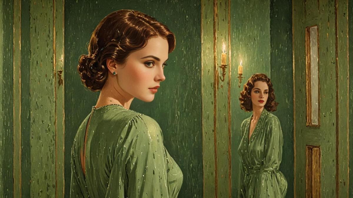 昏暗健身房內,鏡子反射出多重剪裁的女性身影 昏暗健身房內,鏡子反射出多重剪裁的女性身影