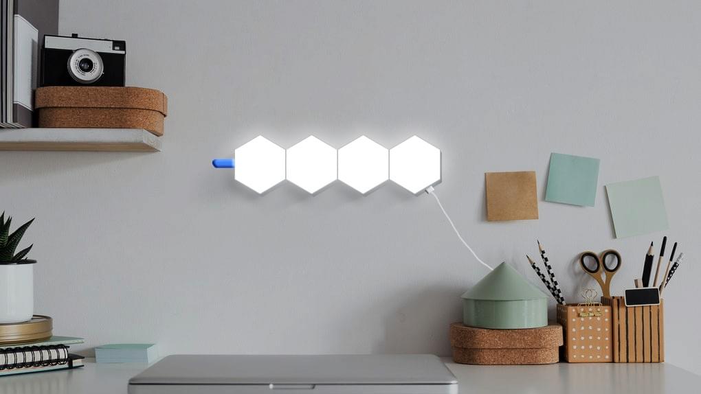 work from home hexagon lights work from home hexagon lights