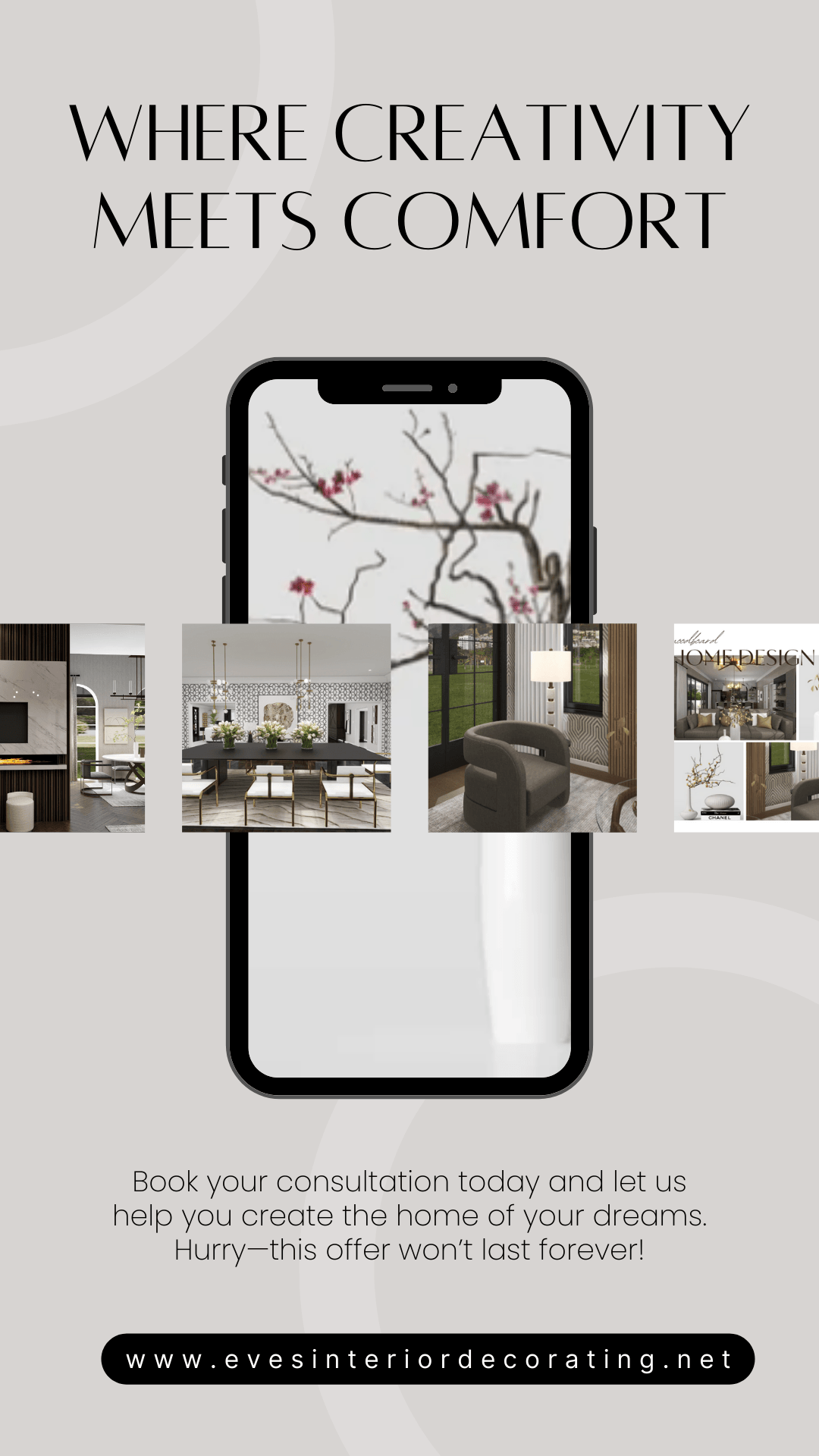 Modern moodboard featuring neutral color palette and cozy furnishings. Modern moodboard featuring neutral color palette and cozy furnishings.
