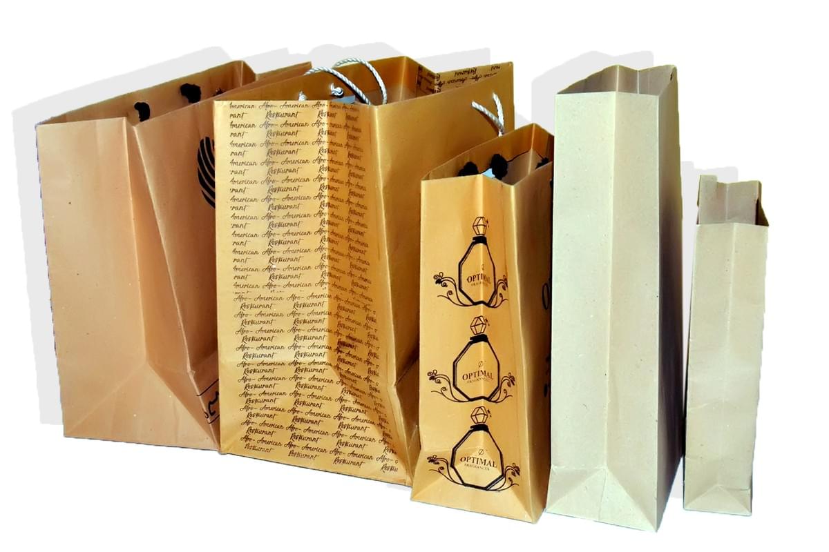 Backwhite Craft Paper Made Paper bags