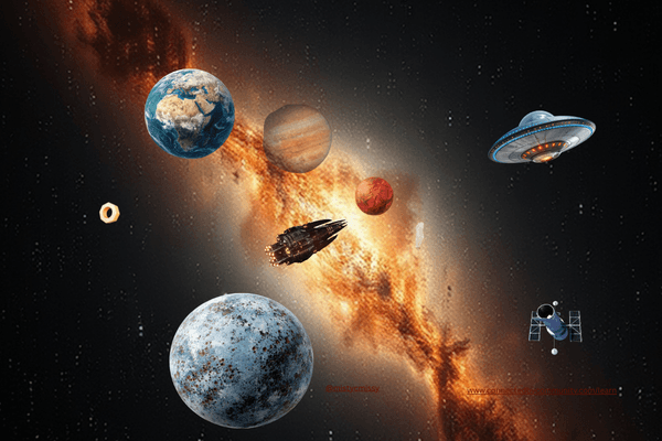 Astrology graphic representing Jupiter, Mars, Mercury, Earth, a spacecraft for Binary Code, a Hex Nut fpr Numerology, Sacred Geometry, Gematria and Code, Jupiter and the giant spacecraft for llustrating The Grand Visionary archetype, luck, expansion, and the astrology of wisdom. Astrology graphic representing Jupiter, Mars, Mercury, Earth, a spacecraft for Binary Code, a Hex Nut fpr Numerology, Sacred Geometry, Gematria and Code, Jupiter and the giant spacecraft for llustrating The Grand Visionary archetype, luck, expansion, and the astrology of wisdom.