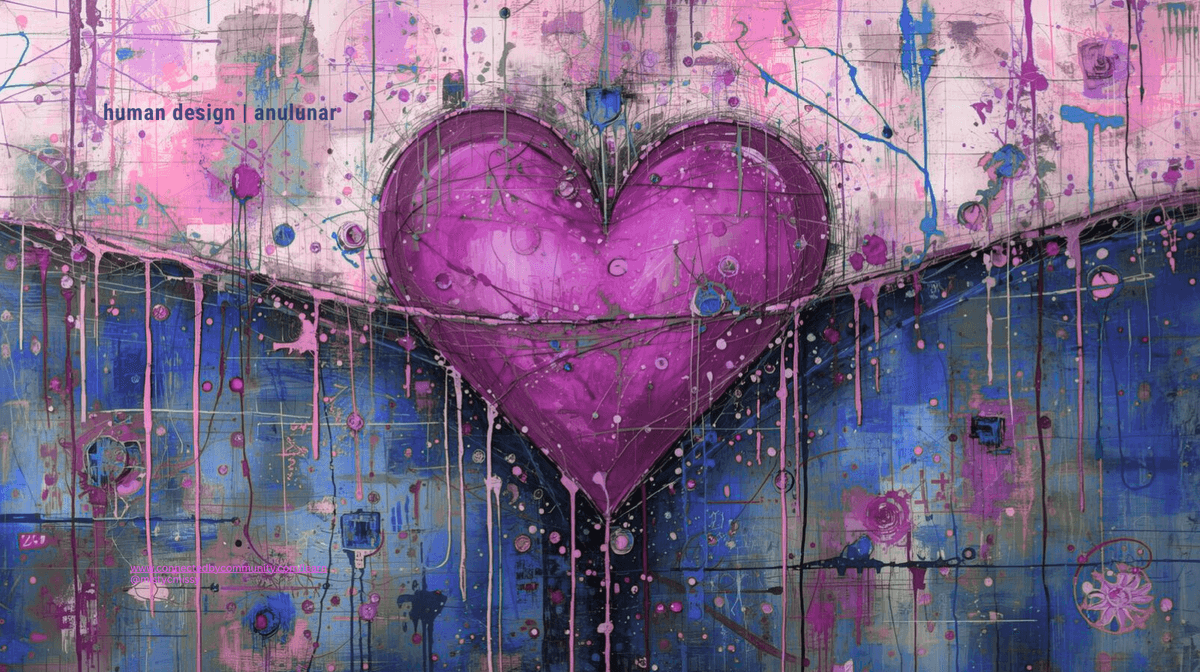 Ethereal digital artwork representing the Human Design Juxtaposition Cross of Innocence. A central figure with a glowing, open heart center is surrounded by vibrant symbols of nature, flowing light, and grounded stone structures. This visualizes the synergy of Gates 25, 46, 58, and 52-universal love, joyful embodiment, vitality, and the powerful stillness of a grounded presence Ethereal digital artwork representing the Human Design Juxtaposition Cross of Innocence. A central figure with a glowing, open heart center is surrounded by vibrant symbols of nature, flowing light, and grounded stone structures. This visualizes the synergy of Gates 25, 46, 58, and 52-universal love, joyful embodiment, vitality, and the powerful stillness of a grounded presence