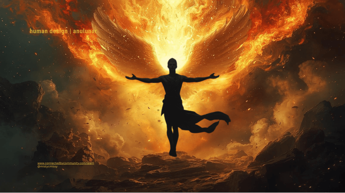 Human Design Left Angle Cross of Individualism 38 39 57 51 illustrated as a powerful figure with fiery wings symbolizing provocation, instinctive truth, shock initiation, courage, and transformational awakening Human Design Left Angle Cross of Individualism 38 39 57 51 illustrated as a powerful figure with fiery wings symbolizing provocation, instinctive truth, shock initiation, courage, and transformational awakening