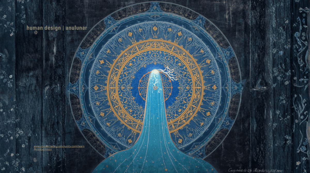 Sacred geometry mandala art representing the Left Angle Cross of Separation in Human Design, featuring a celestial blue flow of light emerging from a golden rhythmic wheel, symbolizing the AnuLunar path of sovereign alignment and graceful release. Sacred geometry mandala art representing the Left Angle Cross of Separation in Human Design, featuring a celestial blue flow of light emerging from a golden rhythmic wheel, symbolizing the AnuLunar path of sovereign alignment and graceful release.