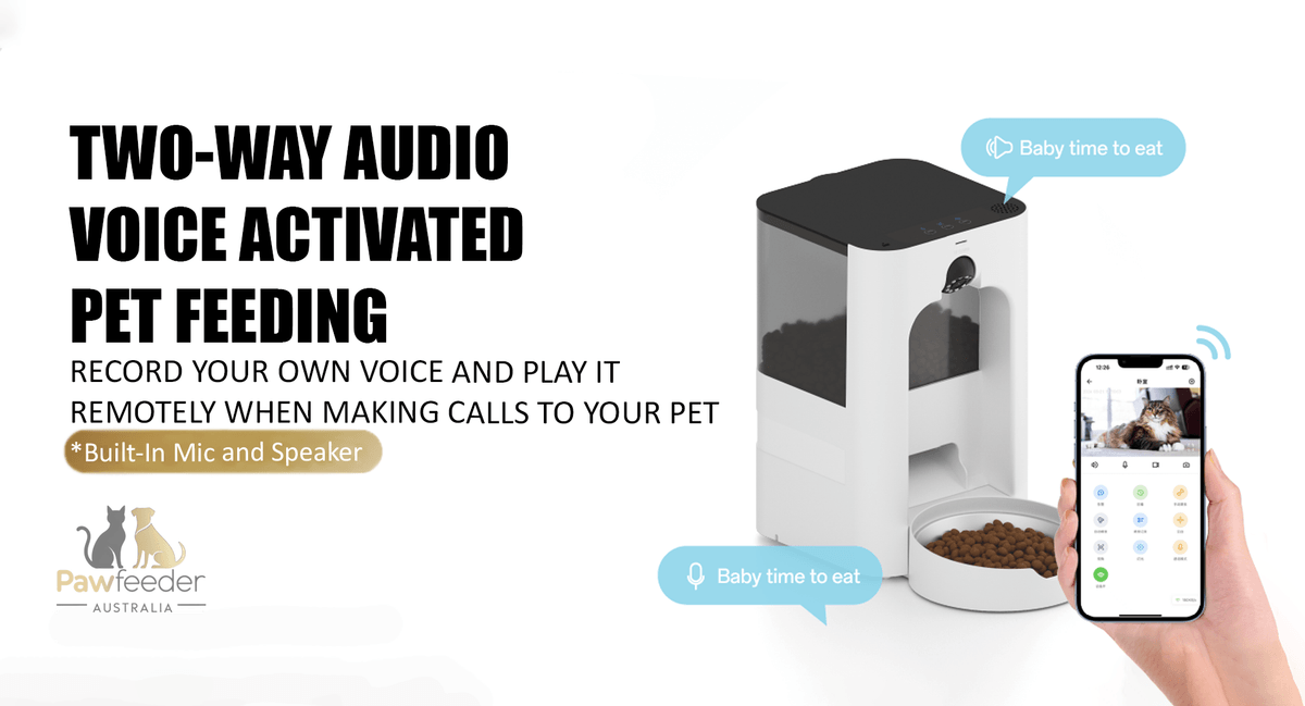 Enhance Your Pet's Life with Smart Feeding Discover the Automatic Pet Feeder with a built-in laser – the ultimate smart solution for your pet! Featuring app control, a 360° HD camera, voice communication, precise feeding schedules, and interactive laser play, it keeps your pet healthy, happy, and entertained anytime, anywhere. Enhance Your Pet's Life with Smart Feeding Discover the Automatic Pet Feeder with a built-in laser – the ultimate smart solution for your pet! Featuring app control, a 360° HD camera, voice communication, precise feeding schedules, and interactive laser play, it keeps your pet healthy, happy, and entertained anytime, anywhere.