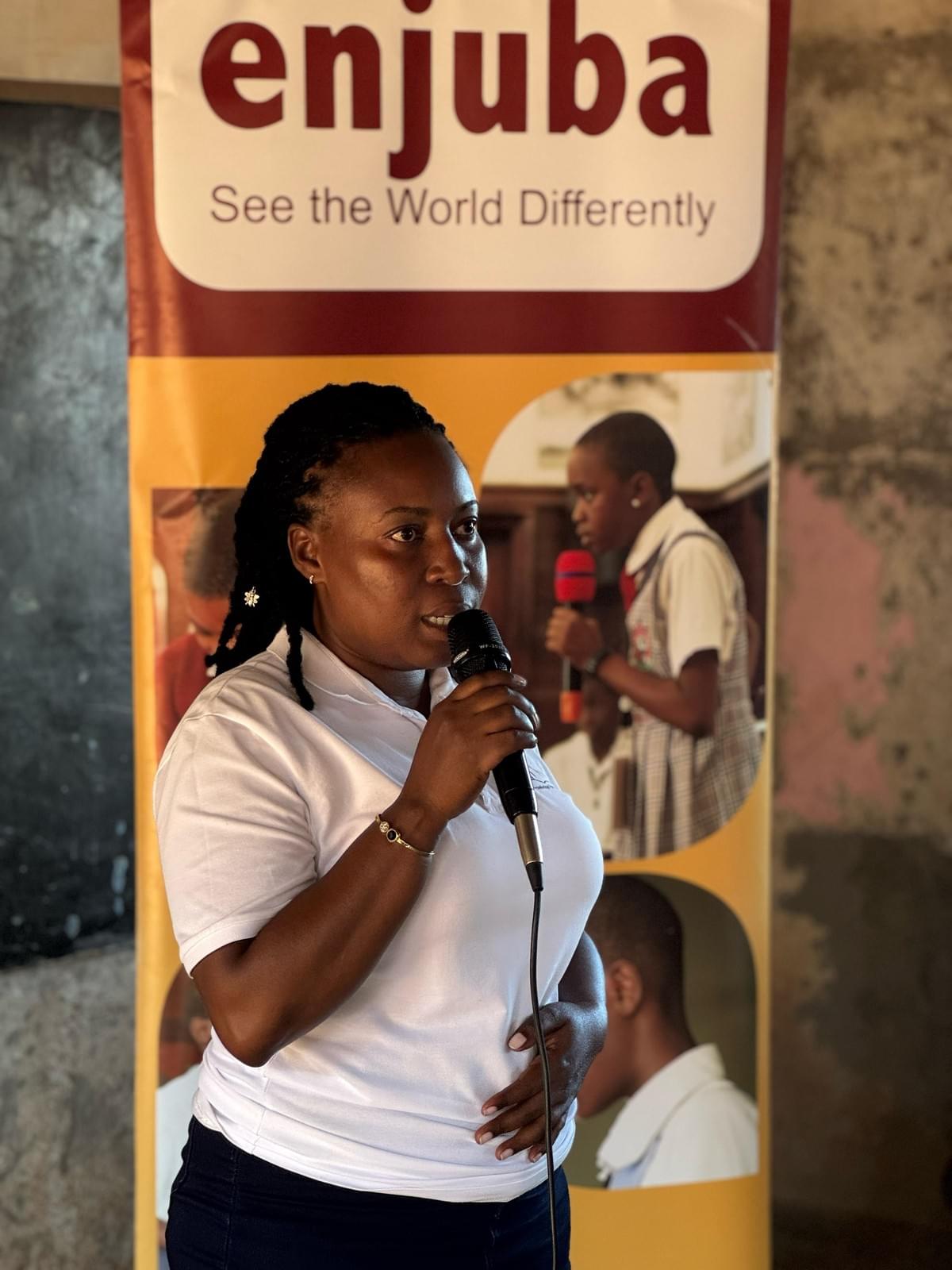Ms Masitula, Knowledge for children Initiative at the Masaka Teacher Training. Ms Masitula, Knowledge for children Initiative at the Masaka Teacher Training.
