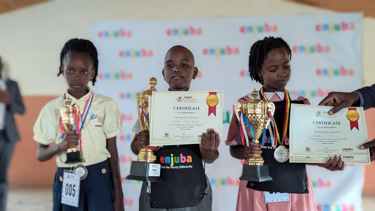 Winners of the Junior spelling bee in Mbale. Winners of the Junior spelling bee in Mbale.