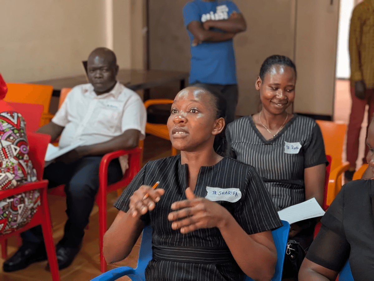 Teacher training session in Jinja district in May this year. Teacher training session in Jinja district in May this year.