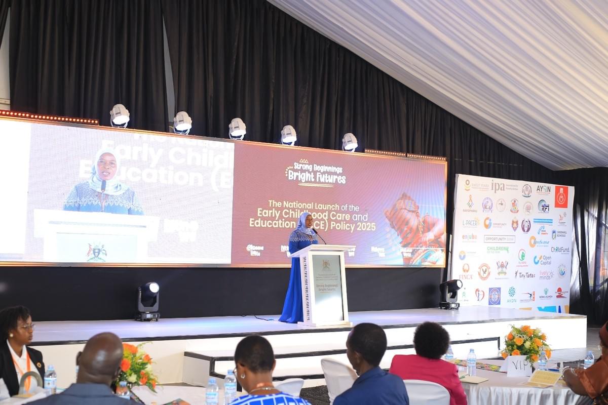 Dr. Safinah Kisu Museene, the Commissioner for Health Education and Training giving her address during the launch. Dr. Safinah Kisu Museene, the Commissioner for Health Education and Training giving her address during the launch.