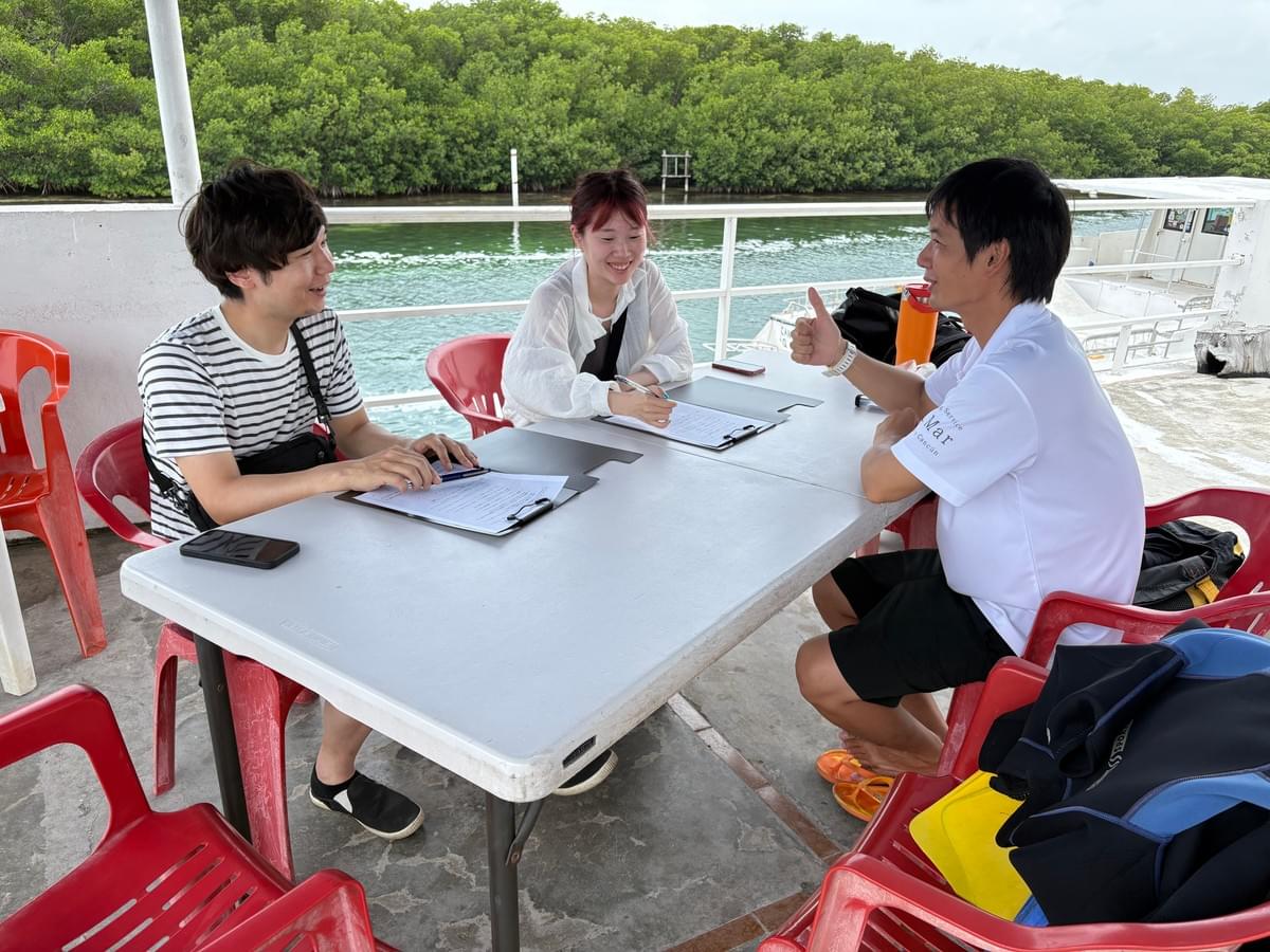Japanese staff are stationed, and you can use it with peace of mind without worrying about the language barrier. Support in Japanese Our company's service This is a diving service run by Japanese people located in Cancun, a resort area in Mexico. Japanese staff are stationed, and you can use it with peace of mind without worrying about the language barrier. Support in Japanese Our company's service This is a diving service run by Japanese people located in Cancun, a resort area in Mexico.