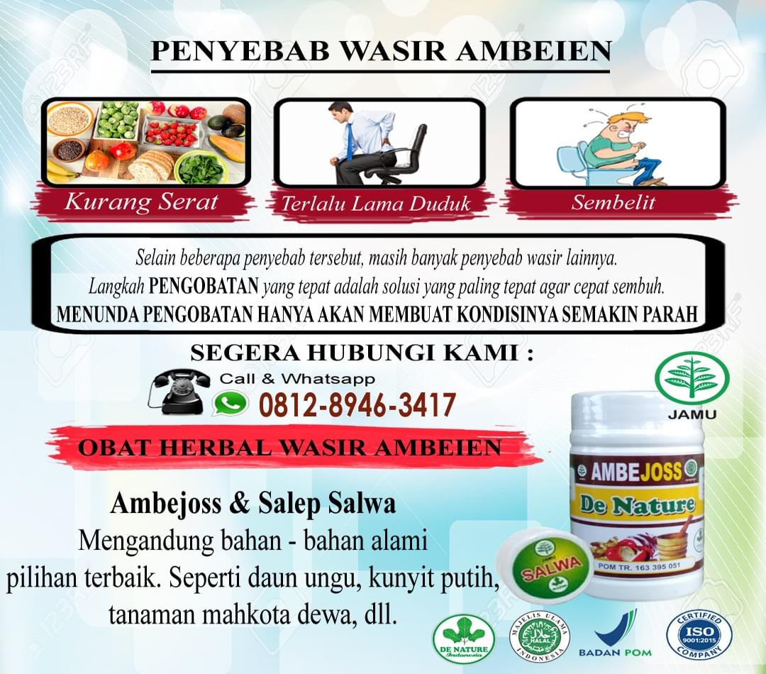 Daftar obat ambeien di apotik dan harganya - Ambejoss De Nature Daftar obat ambeien di apotik dan harganya - Ambejoss De Nature