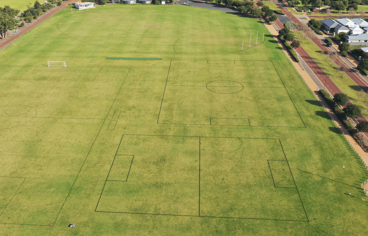 Busselton and South West sports oval line marking Busselton and South West sports oval line marking