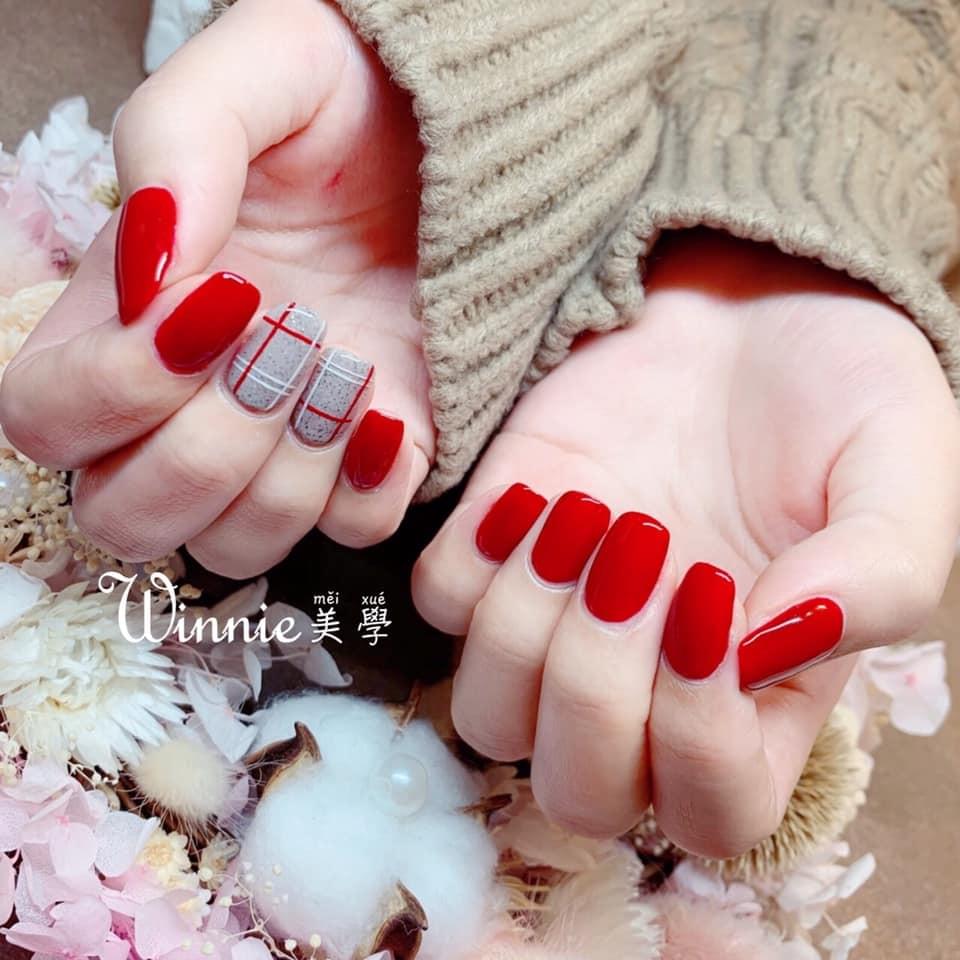 格紋美甲 格紋美甲