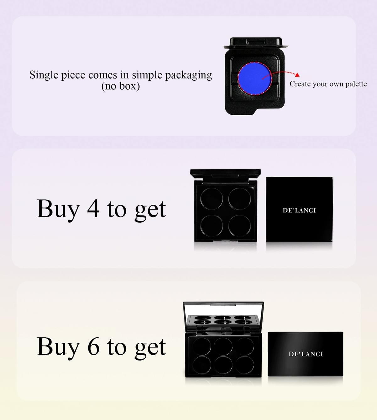 De'lanci single color eye shadow