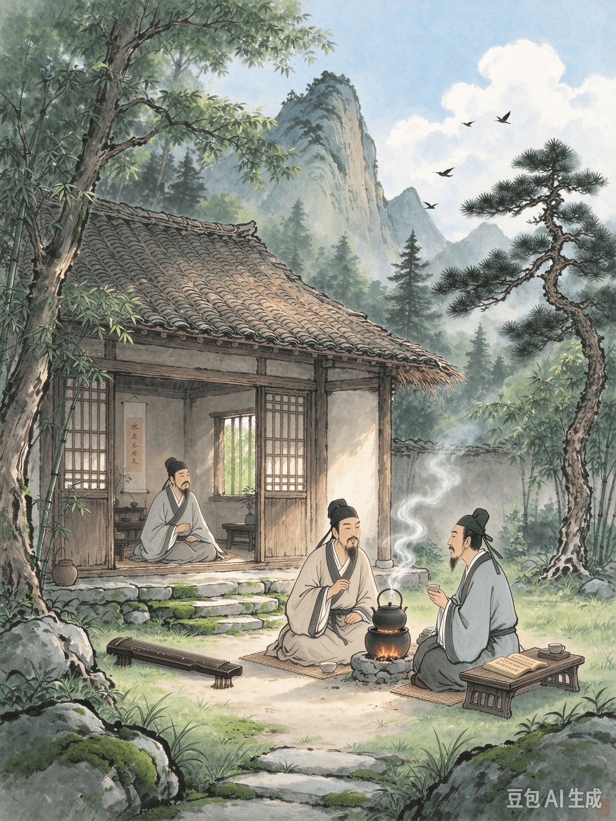 Classical Poetry Healing Article 10: Liu Yuxi's "Epigraph for My Humble Room" — Embracing the Ordinary, Finding Peace in the Present, and Seeking Joy in Simplicity I. Original Poem Mountains need not be high; the presence of immortals makes them renowned. Waters need not be deep; the presence of dragons makes them divine. This is a humble room, yet my own virtue gives it fragrance. Green moss creeps up the steps; the lush color of grass enters through the bamboo blinds. Here, I laugh and converse with great scholars; there are no unlettered people among my guests. I can tune the unadorned lute and read the golden scriptures. There is no chaotic string and wind music to disturb the ears, nor burdensome official documents to exhaust the body. It is like Zhuge Liang's thatched cottage in Nanyang, or Yang Ziyun's pavilion in Western Shu. As Confucius said: "What is humble about it?" II. Poem Interpretation Demoted and confined to a cramped, shabby hut, Liu Yuxi felt no sense of inferiority or depression. Instead, he wrote the "Epigraph for My Humble Room," illustrating the profound spiritual richness that can be found in a simple, ordinary life. The house is small and plain, lacking any luxurious decoration, yet it is accompanied by green moss and grass. His visitors are likeminded friends and confidants. He can play the lute and read, far away from the complicated paperwork and noisy clamor of the official world. The poet highlights a core truth: the joy and value of life have never relied on external material wealth, extravagant homes, or prominent social status, but rather on inner virtue and spiritual abundance. Modern people generally fall into the internal friction of material comparison. We obsess over big houses, high salaries, designer brands, and glamorous social circles, convinced that we can only be happy if we possess abundant external conditions. When our current life is simple and plain, we feel inferior, believing our lives are mediocre and failed, constantly exhausting ourselves to chase material things until we are physically and mentally drained. Liu Yuxi shatters this misconception: external conditions are merely a shell; inner richness is the source of lasting joy. A humble dwelling cannot trap your state of mind, and flashy material goods cannot fill a spiritual void. By accepting your present, ordinary life and enriching yourself inwardly, even the most common days can be full of joy. III. Real-world Application The internal friction caused by material comparison is everywhere: comparing your house, salary, and wardrobe to your peers; feeling anxious when looking at your own plain life; desperately exhausting your time and energy to pursue material wealth; despising your current ordinary living environment or average job; complaining about life all day long and being unable to peacefully enjoy the present; and believing that you are only entitled to happiness if you have superior conditions, while simple, everyday routines are not even worth mentioning. This results in living in a chronic state of dissatisfaction with the status quo. You can practice the "humble room" mindset of finding contentment in simplicity and joy in your path to embrace the ordinary and discover simple happiness: • Decouple happiness from material wealth. Let go of the ingrained belief that "you can only be happy if you are rich and glamorous." The source of joy can be a good book, a chat with a close friend, or quiet solitude. You do not need to rely on expensive external things to prop up your mood. Lower your material desires and reduce the anxiety born from comparison. • Accept your current ordinary circumstances and stop self-denial. Having an average job, a simple home, and a moderate income is the norm for most of human life. Ordinary does not equal failure. You do not need to feel inferior just because your external conditions are not as good as others. Focus on cultivating your inner world; spiritual abundance far outweighs material flashiness. • Proactively simplify your life and step away from exhausting complexities. Cut back on meaningless consumption, useless socializing, and complicated trivialities. Emulate the clean, quiet environment of the humble room by filtering out the external noise that disturbs your mind and reducing the spiritual burden of "exhausting official documents." The simpler your life, the more relaxed your mind will be. • Nourish your spirit inwardly and enrich your daily routines. In your spare time, read, meditate, and talk with true friends to enrich your spiritual world. There is no need to chase after external glamour. When you have virtue and light within your heart, even the plainest life will have its own unique joy. The simplicity of a house has nothing to do with the elevation of one's mind, and shallow material goods are no match for spiritual abundance. Embrace the ordinary present, simplify your material desires, and find steady joy in your simple daily routines to break free from the endless internal friction caused by material comparison. Poésie classique et guérison Article 10 : « Épigraphe de ma modeste chambre » de Liu Yuxi — Embrasser l’ordinaire, trouver la paix dans le présent et rechercher la joie dans la simplicité I. Poème original Les montagnes n’ont pas besoin d’être hautes ; la présence des immortels les rend célèbres. Les eaux n’ont pas besoin d’être profondes ; la présence des dragons les rend divines. Ceci est une humble chambre, et pourtant ma propre vertu l’embaume. La mousse verte grimpe le long des marches ; la couleur luxuriante de l’herbe pénètre par les stores de bambou. Ici, je ris et converse avec de grands érudits ; il n’y a pas d’illettrés parmi mes invités. Je peux accorder le luth sans ornement et lire les écritures dorées. Il n’y a pas de musique chaotique pour les cordes et les vents pour troubler les oreilles, ni de documents officiels pesants pour épuiser le corps. C’est comme la chaumière de Zhuge Liang à Nanyang, ou le pavillon de Yang Ziyun dans le Shu occidental. Comme le disait Confucius : « Qu’y a-t-il d’humble là-dedans ?» II. Interprétation du poème Rétrogradé et confiné dans une cabane exiguë et délabrée, Liu Yuxi ne ressentait ni sentiment d'infériorité ni dépression. Au contraire, il écrivit l'« Épigraphe de ma modeste chambre », illustrant la profonde richesse spirituelle que recèle une vie simple et ordinaire. La maison est petite et sobre, dépourvue de tout décor luxueux, mais entourée de mousse et d'herbe vertes. Ses visiteurs sont des amis et des confidents qui partagent ses valeurs. Il peut jouer du luth et lire, loin des lourdeurs administratives et du tumulte du monde officiel. Le poète met en lumière une vérité essentielle : la joie et la valeur de la vie n'ont jamais dépendu de la richesse matérielle, des demeures somptueuses ou d'un statut social élevé, mais plutôt de la vertu intérieure et de l'abondance spirituelle. De nos jours, nous sommes souvent en proie à la comparaison avec les biens matériels. Obsédés par les grandes maisons, les salaires élevés, les marques de luxe et les cercles mondains, nous sommes persuadés que le bonheur ne peut exister qu'à travers l'abondance matérielle. Lorsque notre vie actuelle est simple et ordinaire, nous nous sentons inférieurs, persuadés que notre existence est médiocre et vouée à l'échec. Nous nous épuisons constamment à la poursuite de biens matériels, jusqu'à l'épuisement physique et mental. Liu Yuxi réfute cette idée fausse : les conditions extérieures ne sont qu'une enveloppe ; la richesse intérieure est la source d'une joie durable. Un logement modeste ne peut emprisonner votre état d'esprit, et les biens matériels ostentatoires ne peuvent combler un vide spirituel. En acceptant votre vie présente et ordinaire et en vous enrichissant intérieurement, même les jours les plus ordinaires peuvent être emplis de joie. III. Application concrète Les frictions intérieures engendrées par la comparaison matérielle sont omniprésentes : comparer sa maison, son salaire et sa garde-robe à ceux de ses pairs ; s'angoisser face à sa propre vie modeste ; gaspiller désespérément son temps et son énergie à courir après la richesse matérielle ; mépriser son cadre de vie ordinaire ou son travail moyen ; se plaindre constamment de la vie et être incapable de profiter sereinement du présent ; et croire que le bonheur n'est accessible qu'à ceux qui possèdent des conditions supérieures, tandis que les simples routines quotidiennes ne méritent même pas d'être mentionnées. Cela engendre une insatisfaction chronique face à la situation actuelle. Vous pouvez cultiver l'état d'esprit de la « chambre de l'humilité », qui consiste à trouver le contentement dans la simplicité et la joie, à accepter l'ordinaire et à découvrir un bonheur simple : • Dissociez le bonheur de la richesse matérielle. Abandonnez cette croyance profondément ancrée selon laquelle « le bonheur ne peut être que synonyme de richesse et de prestige ». La joie peut provenir d'un bon livre, d'une conversation avec un ami proche ou d'un moment de calme et de solitude. Vous n'avez pas besoin de biens matériels coûteux pour vous remonter le moral. Modérez vos désirs matériels et réduisez l'anxiété liée à la comparaison. • Acceptez votre situation actuelle et cessez de vous nier. Un emploi ordinaire, un logement simple et un revenu modeste constituent la norme pour la plupart des gens. L'ordinaire n'est pas synonyme d'échec. Vous n'avez pas à vous sentir inférieur simplement parce que votre situation extérieure n'est pas aussi enviable que celle des autres. Concentrez-vous sur votre développement intérieur ; la richesse spirituelle surpasse de loin les apparences matérielles. • Simplifiez votre vie et éloignez-vous des complexités épuisantes. Réduisez les dépenses superflues, les mondanités inutiles et les futilités compliquées. Recréez le calme et la sérénité d'une chambre modeste en vous isolant des bruits extérieurs qui perturbent votre esprit et en allégeant le fardeau spirituel des formalités administratives. Plus votre vie sera simple, plus votre esprit sera apaisé. Nourrissez votre âme et enrichissez votre quotidien. Pendant votre temps libre, lisez, méditez et échangez avec de vrais amis pour nourrir votre vie spirituelle. Inutile de courir après les apparences. Lorsque la vertu et la lumière habitent votre cœur, même la vie la plus simple vous apportera une joie unique. La simplicité d'une maison n'a rien à voir avec l'élévation de l'esprit, et les biens matériels superficiels ne sauraient rivaliser avec l'abondance spirituelle. Accueillez le présent dans sa simplicité, allégez vos désirs matériels et trouvez une joie constante dans vos routines quotidiennes ; vous vous libérerez ainsi de cette friction intérieure incessante née de la comparaison matérielle. Classical Poetry Healing Article 10: Liu Yuxi's "Epigraph for My Humble Room" — Embracing the Ordinary, Finding Peace in the Present, and Seeking Joy in Simplicity I. Original Poem Mountains need not be high; the presence of immortals makes them renowned. Waters need not be deep; the presence of dragons makes them divine. This is a humble room, yet my own virtue gives it fragrance. Green moss creeps up the steps; the lush color of grass enters through the bamboo blinds. Here, I laugh and converse with great scholars; there are no unlettered people among my guests. I can tune the unadorned lute and read the golden scriptures. There is no chaotic string and wind music to disturb the ears, nor burdensome official documents to exhaust the body. It is like Zhuge Liang's thatched cottage in Nanyang, or Yang Ziyun's pavilion in Western Shu. As Confucius said: "What is humble about it?" II. Poem Interpretation Demoted and confined to a cramped, shabby hut, Liu Yuxi felt no sense of inferiority or depression. Instead, he wrote the "Epigraph for My Humble Room," illustrating the profound spiritual richness that can be found in a simple, ordinary life. The house is small and plain, lacking any luxurious decoration, yet it is accompanied by green moss and grass. His visitors are likeminded friends and confidants. He can play the lute and read, far away from the complicated paperwork and noisy clamor of the official world. The poet highlights a core truth: the joy and value of life have never relied on external material wealth, extravagant homes, or prominent social status, but rather on inner virtue and spiritual abundance. Modern people generally fall into the internal friction of material comparison. We obsess over big houses, high salaries, designer brands, and glamorous social circles, convinced that we can only be happy if we possess abundant external conditions. When our current life is simple and plain, we feel inferior, believing our lives are mediocre and failed, constantly exhausting ourselves to chase material things until we are physically and mentally drained. Liu Yuxi shatters this misconception: external conditions are merely a shell; inner richness is the source of lasting joy. A humble dwelling cannot trap your state of mind, and flashy material goods cannot fill a spiritual void. By accepting your present, ordinary life and enriching yourself inwardly, even the most common days can be full of joy. III. Real-world Application The internal friction caused by material comparison is everywhere: comparing your house, salary, and wardrobe to your peers; feeling anxious when looking at your own plain life; desperately exhausting your time and energy to pursue material wealth; despising your current ordinary living environment or average job; complaining about life all day long and being unable to peacefully enjoy the present; and believing that you are only entitled to happiness if you have superior conditions, while simple, everyday routines are not even worth mentioning. This results in living in a chronic state of dissatisfaction with the status quo. You can practice the "humble room" mindset of finding contentment in simplicity and joy in your path to embrace the ordinary and discover simple happiness: • Decouple happiness from material wealth. Let go of the ingrained belief that "you can only be happy if you are rich and glamorous." The source of joy can be a good book, a chat with a close friend, or quiet solitude. You do not need to rely on expensive external things to prop up your mood. Lower your material desires and reduce the anxiety born from comparison. • Accept your current ordinary circumstances and stop self-denial. Having an average job, a simple home, and a moderate income is the norm for most of human life. Ordinary does not equal failure. You do not need to feel inferior just because your external conditions are not as good as others. Focus on cultivating your inner world; spiritual abundance far outweighs material flashiness. • Proactively simplify your life and step away from exhausting complexities. Cut back on meaningless consumption, useless socializing, and complicated trivialities. Emulate the clean, quiet environment of the humble room by filtering out the external noise that disturbs your mind and reducing the spiritual burden of "exhausting official documents." The simpler your life, the more relaxed your mind will be. • Nourish your spirit inwardly and enrich your daily routines. In your spare time, read, meditate, and talk with true friends to enrich your spiritual world. There is no need to chase after external glamour. When you have virtue and light within your heart, even the plainest life will have its own unique joy. The simplicity of a house has nothing to do with the elevation of one's mind, and shallow material goods are no match for spiritual abundance. Embrace the ordinary present, simplify your material desires, and find steady joy in your simple daily routines to break free from the endless internal friction caused by material comparison. Poésie classique et guérison Article 10 : « Épigraphe de ma modeste chambre » de Liu Yuxi — Embrasser l’ordinaire, trouver la paix dans le présent et rechercher la joie dans la simplicité I. Poème original Les montagnes n’ont pas besoin d’être hautes ; la présence des immortels les rend célèbres. Les eaux n’ont pas besoin d’être profondes ; la présence des dragons les rend divines. Ceci est une humble chambre, et pourtant ma propre vertu l’embaume. La mousse verte grimpe le long des marches ; la couleur luxuriante de l’herbe pénètre par les stores de bambou. Ici, je ris et converse avec de grands érudits ; il n’y a pas d’illettrés parmi mes invités. Je peux accorder le luth sans ornement et lire les écritures dorées. Il n’y a pas de musique chaotique pour les cordes et les vents pour troubler les oreilles, ni de documents officiels pesants pour épuiser le corps. C’est comme la chaumière de Zhuge Liang à Nanyang, ou le pavillon de Yang Ziyun dans le Shu occidental. Comme le disait Confucius : « Qu’y a-t-il d’humble là-dedans ?» II. Interprétation du poème Rétrogradé et confiné dans une cabane exiguë et délabrée, Liu Yuxi ne ressentait ni sentiment d'infériorité ni dépression. Au contraire, il écrivit l'« Épigraphe de ma modeste chambre », illustrant la profonde richesse spirituelle que recèle une vie simple et ordinaire. La maison est petite et sobre, dépourvue de tout décor luxueux, mais entourée de mousse et d'herbe vertes. Ses visiteurs sont des amis et des confidents qui partagent ses valeurs. Il peut jouer du luth et lire, loin des lourdeurs administratives et du tumulte du monde officiel. Le poète met en lumière une vérité essentielle : la joie et la valeur de la vie n'ont jamais dépendu de la richesse matérielle, des demeures somptueuses ou d'un statut social élevé, mais plutôt de la vertu intérieure et de l'abondance spirituelle. De nos jours, nous sommes souvent en proie à la comparaison avec les biens matériels. Obsédés par les grandes maisons, les salaires élevés, les marques de luxe et les cercles mondains, nous sommes persuadés que le bonheur ne peut exister qu'à travers l'abondance matérielle. Lorsque notre vie actuelle est simple et ordinaire, nous nous sentons inférieurs, persuadés que notre existence est médiocre et vouée à l'échec. Nous nous épuisons constamment à la poursuite de biens matériels, jusqu'à l'épuisement physique et mental. Liu Yuxi réfute cette idée fausse : les conditions extérieures ne sont qu'une enveloppe ; la richesse intérieure est la source d'une joie durable. Un logement modeste ne peut emprisonner votre état d'esprit, et les biens matériels ostentatoires ne peuvent combler un vide spirituel. En acceptant votre vie présente et ordinaire et en vous enrichissant intérieurement, même les jours les plus ordinaires peuvent être emplis de joie. III. Application concrète Les frictions intérieures engendrées par la comparaison matérielle sont omniprésentes : comparer sa maison, son salaire et sa garde-robe à ceux de ses pairs ; s'angoisser face à sa propre vie modeste ; gaspiller désespérément son temps et son énergie à courir après la richesse matérielle ; mépriser son cadre de vie ordinaire ou son travail moyen ; se plaindre constamment de la vie et être incapable de profiter sereinement du présent ; et croire que le bonheur n'est accessible qu'à ceux qui possèdent des conditions supérieures, tandis que les simples routines quotidiennes ne méritent même pas d'être mentionnées. Cela engendre une insatisfaction chronique face à la situation actuelle. Vous pouvez cultiver l'état d'esprit de la « chambre de l'humilité », qui consiste à trouver le contentement dans la simplicité et la joie, à accepter l'ordinaire et à découvrir un bonheur simple : • Dissociez le bonheur de la richesse matérielle. Abandonnez cette croyance profondément ancrée selon laquelle « le bonheur ne peut être que synonyme de richesse et de prestige ». La joie peut provenir d'un bon livre, d'une conversation avec un ami proche ou d'un moment de calme et de solitude. Vous n'avez pas besoin de biens matériels coûteux pour vous remonter le moral. Modérez vos désirs matériels et réduisez l'anxiété liée à la comparaison. • Acceptez votre situation actuelle et cessez de vous nier. Un emploi ordinaire, un logement simple et un revenu modeste constituent la norme pour la plupart des gens. L'ordinaire n'est pas synonyme d'échec. Vous n'avez pas à vous sentir inférieur simplement parce que votre situation extérieure n'est pas aussi enviable que celle des autres. Concentrez-vous sur votre développement intérieur ; la richesse spirituelle surpasse de loin les apparences matérielles. • Simplifiez votre vie et éloignez-vous des complexités épuisantes. Réduisez les dépenses superflues, les mondanités inutiles et les futilités compliquées. Recréez le calme et la sérénité d'une chambre modeste en vous isolant des bruits extérieurs qui perturbent votre esprit et en allégeant le fardeau spirituel des formalités administratives. Plus votre vie sera simple, plus votre esprit sera apaisé. Nourrissez votre âme et enrichissez votre quotidien. Pendant votre temps libre, lisez, méditez et échangez avec de vrais amis pour nourrir votre vie spirituelle. Inutile de courir après les apparences. Lorsque la vertu et la lumière habitent votre cœur, même la vie la plus simple vous apportera une joie unique. La simplicité d'une maison n'a rien à voir avec l'élévation de l'esprit, et les biens matériels superficiels ne sauraient rivaliser avec l'abondance spirituelle. Accueillez le présent dans sa simplicité, allégez vos désirs matériels et trouvez une joie constante dans vos routines quotidiennes ; vous vous libérerez ainsi de cette friction intérieure incessante née de la comparaison matérielle.