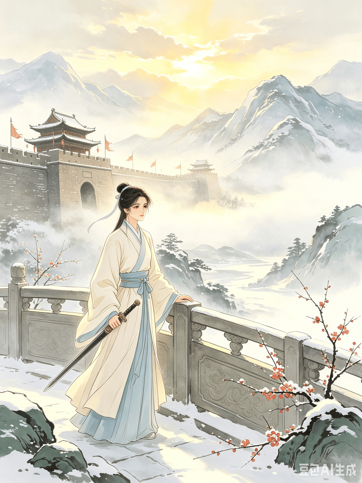 Ten Healing Poems from the Early Tang: Dissolving Overthinking, Cultivating a Relaxed Life Chapter 3: Yang Jiong's On Campaign — Firming Beliefs, Dispelling Confusion, and Alleviating Anxiety with Courage I. The Original Poem Beacon fires light up the western capital, My heart stirs with indignation. The jade tablet of command departs the Phoenix Palace, Iron cavalry encircles Dragon City. Snow darkens and dims the painted banners, The strong wind mixes with the sound of drums. Better to be a centurion, Than to be a mere scholar. II. Interpretation During the early Tang Dynasty, with the nation's power on the rise, scholars were no longer confined to their studies, indulging in melancholic sentiments. Yang Jiong's frontier poem is a vivid portrayal of a scholar confronting mental exhaustion and choosing resolute action. As border wars ignite and the nation faces turmoil, the poet's patriotic fervor surges. Unable to stand idly by, he witnesses generals being commissioned and iron cavalry rushing to the frontier. In the harsh, snowy borderlands, banners fade in the gloom, and the strong wind carries the din of war drums. The battlefield is perilous and cold, the path ahead unknown, life and death uncertain. Yet, the entire army presses forward with courage, showing no trace of retreat. The poem concludes with a direct expression of emotion that has resonated through the ages: Better to be a centurion, fighting on the front lines and embodying action, than to be a useless scholar trapped in a study, lost in anxious thought. The healing core of this poem is never about glorifying war, but rather about distinguishing between "anxiety from overthinking" and "determination through action." Most anxiety in the world stems from thinking too much and doing too little, from constantly ruminating in place, agonizing over pros and cons, fearing risks, and being paralyzed by choices. This leads to a restless mind. However, once a clear direction is found, one's choice is affirmed, and the unknown challenges are faced head-on, distracting thoughts naturally dissipate. Yang Jiong understood this: the essence of confusion is hesitation, and the root of anxiety is timidity. With firm conviction and practical action, all mental panic can be resolved. III. Practical Application A typical emotional dilemma for young people today is "choice paralysis," leading to mental exhaustion: agonizing over whether to pursue postgraduate studies or enter the workforce, whether to quit a job without another lined up or endure the current workplace, whether to specialize in one field or transition to another, whether to step out of their comfort zone. They drift through their days, then spend their nights replaying pros and cons, fearing failure, fearing making the wrong choice, fearing effort without reward. This leads to endless overthinking and a restless mind, with action completely stagnated, caught in a vicious cycle of more thinking, more panic, and more mental exhaustion. There are also those who, when facing work difficulties or interpersonal conflicts, habitually avoid and over-imagine, amplifying unknown risks and creating self-induced panic and anxiety. This poem offers practical emotional solutions: 1. End "anxiety from overthinking." Anxiety itself is not the problem; endlessly overthinking in place is. Instead of spending nights imagining a thousand potential failures, choose a direction and act immediately. Action is always the best cure for confusion. 2. Accept the uncertainties of the future. Career transitions and life choices inherently lack a foolproof path. Just as the frontier battlefield is fraught with unknown snowstorms, one must still press forward. Don't strive for a perfect, risk-free plan. 3. Cultivate self-belief. There's no need to envy others' paths or compare your life to theirs. Be firm in your own choices. Even if the path ahead is arduous, it is better than being trapped in restless self-doubt. Let go of the obsession with perfect outcomes, shed timidity and hesitation, and use small actions to shatter overthinking. This severs mental exhaustion, solidifies your resolve to move forward, and naturally calms your restless mind. Dix poèmes de guérison du début de la dynastie Tang : Dissoudre le surmenage intellectuel, cultiver la sérénité Chapitre 3 : La campagne de Yang Jiong — Affermir ses convictions, dissiper la confusion et apaiser l'anxiété par le courage I. Le poème original : Des feux de signalisation illuminent la capitale occidentale, Mon cœur s'emballe d'indignation. La tablette de jade du commandement quitte le Palais du Phénix, La cavalerie de fer encercle la Cité du Dragon. La neige assombrit et ternit les bannières peintes, Le vent violent se mêle au son des tambours. Mieux vaut être centurion, Que d'être un simple lettré. II. Interprétation : Au début de la dynastie Tang, alors que la puissance de la nation s'affirmait, les lettrés ne se cantonnaient plus à leurs études, ni à la mélancolie. Le poème de Yang Jiong, qui se déroule aux frontières, dépeint avec force un lettré confronté à l'épuisement mental et choisissant l'action résolue. Alors que les guerres frontalières s'embrasent et que la nation est en proie au chaos, la ferveur patriotique du poète s'intensifie. Incapable de rester les bras croisés, il voit des généraux être nommés et la cavalerie d'acier se précipiter vers la frontière. Dans les rudes contrées enneigées, les bannières se fanent dans l'obscurité et le vent violent porte le grondement des tambours de guerre. Le champ de bataille est périlleux et glacial, l'avenir incertain, la vie et la mort omniprésentes. Pourtant, toute l'armée avance avec courage, sans jamais envisager la retraite. Le poème s'achève sur l'expression directe d'une émotion qui a traversé les âges : mieux vaut être un centurion, combattant en première ligne et incarnant l'action, qu'un érudit inutile, prisonnier de son bureau, perdu dans ses pensées angoissées. Le message apaisant de ce poème ne réside jamais dans la glorification de la guerre, mais plutôt dans la distinction entre « l'angoisse due à la rumination » et « la détermination par l'action ». La plupart des angoisses dans le monde proviennent d'une réflexion excessive et d'une action insuffisante, d'une rumination constante, d'un examen minutieux des avantages et des inconvénients, de la peur des risques et d'une paralysie face aux choix. Cela engendre une agitation mentale. Cependant, une fois une direction claire trouvée, un choix affirmé et les défis inconnus affrontés de front, les pensées parasites se dissipent naturellement. Yang Jiong l'avait compris : l'essence de la confusion est l'hésitation, et la racine de l'angoisse est la timidité. Avec une conviction ferme et des actions concrètes, toute panique mentale peut être résolue. III. Application pratique. Un dilemme émotionnel typique des jeunes d'aujourd'hui est la « paralysie du choix », qui conduit à l'épuisement mental : s'interroger sur la pertinence de poursuivre des études supérieures ou d'entrer sur le marché du travail, de quitter un emploi sans en avoir trouvé un autre ou de supporter son lieu de travail actuel, de se spécialiser dans un domaine ou de se réorienter, de sortir de sa zone de confort. Ils laissent filer leurs journées, puis passent leurs nuits à peser le pour et le contre, craignant l'échec, le mauvais choix, les efforts vains. Cela engendre une rumination incessante et une agitation mentale permanente, paralysant toute action et les piégeant dans un cercle vicieux de pensées incessantes, de panique et d'épuisement mental. D'autres, confrontés à des difficultés professionnelles ou des conflits interpersonnels, ont tendance à éviter le problème et à trop imaginer, amplifiant ainsi les risques inconnus et s'infligeant une anxiété et une panique auto-induites. Ce poème propose des solutions émotionnelles concrètes : 1. Mettre fin à « l'anxiété liée à la rumination ». L'anxiété en elle-même n'est pas le problème ; c'est le fait de ressasser sans cesse la même chose. Au lieu de passer des nuits à imaginer mille échecs potentiels, choisissez une direction et agissez immédiatement. L'action est toujours le meilleur remède à la confusion. 2. Accepter les incertitudes de l'avenir. Les transitions de carrière et les choix de vie ne sont par nature pas sans risque. Tout comme un champ de bataille est semé d'embûches et de tempêtes de neige imprévues, il faut persévérer. Ne cherchez pas à élaborer un plan parfait et sans risque. 3. Cultivez la confiance en vous. Inutile d'envier le parcours des autres ou de comparer votre vie à la leur. Affirmez vos choix. Même si le chemin à parcourir est ardu, il vaut mieux que de rester prisonnier d'un doute incessant. Abandonnez l'obsession de la perfection, surmontez votre timidité et vos hésitations, et agissez par petites étapes pour apaiser vos ruminations. Vous vaincrez ainsi l'épuisement mental, renforcerez votre détermination à aller de l'avant et calmerez naturellement votre esprit agité. Ten Healing Poems from the Early Tang: Dissolving Overthinking, Cultivating a Relaxed Life Chapter 3: Yang Jiong's On Campaign — Firming Beliefs, Dispelling Confusion, and Alleviating Anxiety with Courage I. The Original Poem Beacon fires light up the western capital, My heart stirs with indignation. The jade tablet of command departs the Phoenix Palace, Iron cavalry encircles Dragon City. Snow darkens and dims the painted banners, The strong wind mixes with the sound of drums. Better to be a centurion, Than to be a mere scholar. II. Interpretation During the early Tang Dynasty, with the nation's power on the rise, scholars were no longer confined to their studies, indulging in melancholic sentiments. Yang Jiong's frontier poem is a vivid portrayal of a scholar confronting mental exhaustion and choosing resolute action. As border wars ignite and the nation faces turmoil, the poet's patriotic fervor surges. Unable to stand idly by, he witnesses generals being commissioned and iron cavalry rushing to the frontier. In the harsh, snowy borderlands, banners fade in the gloom, and the strong wind carries the din of war drums. The battlefield is perilous and cold, the path ahead unknown, life and death uncertain. Yet, the entire army presses forward with courage, showing no trace of retreat. The poem concludes with a direct expression of emotion that has resonated through the ages: Better to be a centurion, fighting on the front lines and embodying action, than to be a useless scholar trapped in a study, lost in anxious thought. The healing core of this poem is never about glorifying war, but rather about distinguishing between "anxiety from overthinking" and "determination through action." Most anxiety in the world stems from thinking too much and doing too little, from constantly ruminating in place, agonizing over pros and cons, fearing risks, and being paralyzed by choices. This leads to a restless mind. However, once a clear direction is found, one's choice is affirmed, and the unknown challenges are faced head-on, distracting thoughts naturally dissipate. Yang Jiong understood this: the essence of confusion is hesitation, and the root of anxiety is timidity. With firm conviction and practical action, all mental panic can be resolved. III. Practical Application A typical emotional dilemma for young people today is "choice paralysis," leading to mental exhaustion: agonizing over whether to pursue postgraduate studies or enter the workforce, whether to quit a job without another lined up or endure the current workplace, whether to specialize in one field or transition to another, whether to step out of their comfort zone. They drift through their days, then spend their nights replaying pros and cons, fearing failure, fearing making the wrong choice, fearing effort without reward. This leads to endless overthinking and a restless mind, with action completely stagnated, caught in a vicious cycle of more thinking, more panic, and more mental exhaustion. There are also those who, when facing work difficulties or interpersonal conflicts, habitually avoid and over-imagine, amplifying unknown risks and creating self-induced panic and anxiety. This poem offers practical emotional solutions: 1. End "anxiety from overthinking." Anxiety itself is not the problem; endlessly overthinking in place is. Instead of spending nights imagining a thousand potential failures, choose a direction and act immediately. Action is always the best cure for confusion. 2. Accept the uncertainties of the future. Career transitions and life choices inherently lack a foolproof path. Just as the frontier battlefield is fraught with unknown snowstorms, one must still press forward. Don't strive for a perfect, risk-free plan. 3. Cultivate self-belief. There's no need to envy others' paths or compare your life to theirs. Be firm in your own choices. Even if the path ahead is arduous, it is better than being trapped in restless self-doubt. Let go of the obsession with perfect outcomes, shed timidity and hesitation, and use small actions to shatter overthinking. This severs mental exhaustion, solidifies your resolve to move forward, and naturally calms your restless mind. Dix poèmes de guérison du début de la dynastie Tang : Dissoudre le surmenage intellectuel, cultiver la sérénité Chapitre 3 : La campagne de Yang Jiong — Affermir ses convictions, dissiper la confusion et apaiser l'anxiété par le courage I. Le poème original : Des feux de signalisation illuminent la capitale occidentale, Mon cœur s'emballe d'indignation. La tablette de jade du commandement quitte le Palais du Phénix, La cavalerie de fer encercle la Cité du Dragon. La neige assombrit et ternit les bannières peintes, Le vent violent se mêle au son des tambours. Mieux vaut être centurion, Que d'être un simple lettré. II. Interprétation : Au début de la dynastie Tang, alors que la puissance de la nation s'affirmait, les lettrés ne se cantonnaient plus à leurs études, ni à la mélancolie. Le poème de Yang Jiong, qui se déroule aux frontières, dépeint avec force un lettré confronté à l'épuisement mental et choisissant l'action résolue. Alors que les guerres frontalières s'embrasent et que la nation est en proie au chaos, la ferveur patriotique du poète s'intensifie. Incapable de rester les bras croisés, il voit des généraux être nommés et la cavalerie d'acier se précipiter vers la frontière. Dans les rudes contrées enneigées, les bannières se fanent dans l'obscurité et le vent violent porte le grondement des tambours de guerre. Le champ de bataille est périlleux et glacial, l'avenir incertain, la vie et la mort omniprésentes. Pourtant, toute l'armée avance avec courage, sans jamais envisager la retraite. Le poème s'achève sur l'expression directe d'une émotion qui a traversé les âges : mieux vaut être un centurion, combattant en première ligne et incarnant l'action, qu'un érudit inutile, prisonnier de son bureau, perdu dans ses pensées angoissées. Le message apaisant de ce poème ne réside jamais dans la glorification de la guerre, mais plutôt dans la distinction entre « l'angoisse due à la rumination » et « la détermination par l'action ». La plupart des angoisses dans le monde proviennent d'une réflexion excessive et d'une action insuffisante, d'une rumination constante, d'un examen minutieux des avantages et des inconvénients, de la peur des risques et d'une paralysie face aux choix. Cela engendre une agitation mentale. Cependant, une fois une direction claire trouvée, un choix affirmé et les défis inconnus affrontés de front, les pensées parasites se dissipent naturellement. Yang Jiong l'avait compris : l'essence de la confusion est l'hésitation, et la racine de l'angoisse est la timidité. Avec une conviction ferme et des actions concrètes, toute panique mentale peut être résolue. III. Application pratique. Un dilemme émotionnel typique des jeunes d'aujourd'hui est la « paralysie du choix », qui conduit à l'épuisement mental : s'interroger sur la pertinence de poursuivre des études supérieures ou d'entrer sur le marché du travail, de quitter un emploi sans en avoir trouvé un autre ou de supporter son lieu de travail actuel, de se spécialiser dans un domaine ou de se réorienter, de sortir de sa zone de confort. Ils laissent filer leurs journées, puis passent leurs nuits à peser le pour et le contre, craignant l'échec, le mauvais choix, les efforts vains. Cela engendre une rumination incessante et une agitation mentale permanente, paralysant toute action et les piégeant dans un cercle vicieux de pensées incessantes, de panique et d'épuisement mental. D'autres, confrontés à des difficultés professionnelles ou des conflits interpersonnels, ont tendance à éviter le problème et à trop imaginer, amplifiant ainsi les risques inconnus et s'infligeant une anxiété et une panique auto-induites. Ce poème propose des solutions émotionnelles concrètes : 1. Mettre fin à « l'anxiété liée à la rumination ». L'anxiété en elle-même n'est pas le problème ; c'est le fait de ressasser sans cesse la même chose. Au lieu de passer des nuits à imaginer mille échecs potentiels, choisissez une direction et agissez immédiatement. L'action est toujours le meilleur remède à la confusion. 2. Accepter les incertitudes de l'avenir. Les transitions de carrière et les choix de vie ne sont par nature pas sans risque. Tout comme un champ de bataille est semé d'embûches et de tempêtes de neige imprévues, il faut persévérer. Ne cherchez pas à élaborer un plan parfait et sans risque. 3. Cultivez la confiance en vous. Inutile d'envier le parcours des autres ou de comparer votre vie à la leur. Affirmez vos choix. Même si le chemin à parcourir est ardu, il vaut mieux que de rester prisonnier d'un doute incessant. Abandonnez l'obsession de la perfection, surmontez votre timidité et vos hésitations, et agissez par petites étapes pour apaiser vos ruminations. Vous vaincrez ainsi l'épuisement mental, renforcerez votre détermination à aller de l'avant et calmerez naturellement votre esprit agité.