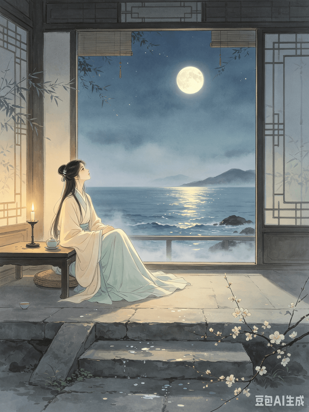 Ten Healing Poems from the Early Tang: Dissolving Overthinking, Cultivating a Relaxed Life Chapter 9: Zhang Jiuling's Gazing at the Moon and Longing for a Distant One — Expressing Longing, Finding Emotional Rest, and Treating Life with Gentleness I. The Original Poem A bright moon rises from across the sea, Across the world, we share this moment. Loved ones lament the long night, Through the night, longing stirs. I extinguish the candle, cherishing the full light, Donning my clothes, I feel the dew dampening. Unable to gather it in my hands to give, I return to bed, dreaming of a happy reunion. II. Interpretation Zhang Jiuling, a chancellor known for his gentle and reserved nature, composed this tender and healing poem of longing on a mid-autumn moonlit night. Separated from family and homeland, alone in a foreign land serving as an official, his verse stands apart from the typical bitter and melancholic laments of homesickness. It is restrained, gentle, and self-composed. A bright moon slowly rises from the vast sea, its pure light illuminating the world. Even though loved ones are separated by vast distances, at this very moment, they share the same moonlight, their hearts connected. As the long night stretches, thoughts of longing and melancholy arise. The poet extinguishes his candle, solely appreciating the moon's glow filling his room. He rises, puts on his clothes, and steps out, feeling the cold dew dampening his garments. He wishes to cup the moonlight in his hands to send to distant relatives and friends, but he cannot. Resigned, he returns to his bed, hoping to be reunited with them in dreams. The core of this poem is about gently accommodating emotions, rather than succumbing to the pain of longing. People often find themselves trapped in sorrow when missing loved ones, complaining about the vast distance or lamenting their helplessness, thus tormenting themselves. Zhang Jiuling, however, chooses to gently accept the longing of separation. He doesn't resist the emotion of missing someone, nor does he suppress his deep concern. Instead, he channels his feelings through the moonlight, coexisting gently with his emotions. He teaches us that negative feelings and anxieties about loved ones don't need to be forcibly suppressed or immediately dismissed. There's no need to fight against sadness. By embracing your emotions with gentleness—allowing yourself to care, allowing yourself to be vulnerable—and not clashing rigidly with your feelings, you find the best path to emotional self-healing. Rigidly fighting inner turmoil only leads to more exhaustion; gently dissolving emotional states calms the mind. A sense of ease is found in a soft and gentle heart. III. Practical Application Modern "soft emotional exhaustion" often manifests as: • Homesickness abroad or working away from family: Feeling guilty and self-reproachful late at night for not being able to accompany parents. • Long-distance relationships: Worrying that distance will dilute affection, leading to constant anxiety. • Grief: Missing departed loved ones, sinking into prolonged sadness. • Forcing strength: Habitually compelling oneself to be strong and independent, suppressing vulnerability, concern, and tenderness. Not allowing oneself to feel low or empathize, forcing a facade of optimism. Over time, these accumulated emotions lead to internal turmoil, emotional breakdowns at night, and a forced stoicism during the day, resulting in dual physical and mental exhaustion. This poem offers a gentle emotional framework: there's no need to force yourself to be strong at all times. Vulnerability, concern, longing, and empathy are not weaknesses; they are fundamental human feelings. 1. Allow emotions to flow. If you're homesick, acknowledge it openly. If you miss someone, reach out. Don't suppress the tenderness in your heart; don't pretend to be invincible. 2. Learn to accommodate emotions in a lightweight way. Physical presence isn't the only form of companionship. Sharing the same moonlight across vast distances is also a form of mutual presence and distant warmth. 3. Don't fight against negative emotions. The more you suppress longing, the more prone you are to internal struggle. Candidly accept the concern that comes with separation and the helplessness of circumstances. 4. Be kind to your inner self. Life doesn't always demand sharpness and decisiveness. Embrace regrets with gentleness, accept partings with tenderness. By being kind to your own emotions, softening your inner edges, and living gently, you can dissolve accumulated anxieties and live a peaceful, secure life. Dix poèmes apaisants du début de la dynastie Tang : Dissoudre les ruminations, cultiver la sérénité Chapitre 9 : « Contempler la lune et le désir d'un être cher au loin » de Zhang Jiuling — Exprimer le désir, trouver la paix intérieure et aborder la vie avec douceur I. Le poème original Une lune brillante se lève au-delà des mers, À travers le monde, nous partageons cet instant. Les êtres chers déplorent la longue nuit, Tout au long de la nuit, le désir s'éveille. J'éteins la bougie, savourant sa pleine lumière, En m'habillant, je sens la rosée s'humidifier. Incapable de la recueillir pour la donner, je retourne me coucher, rêvant de joyeuses retrouvailles. II. Interprétation Zhang Jiuling, chancelier réputé pour sa nature douce et réservée, composa ce poème tendre et apaisant, empreint de nostalgie, par une nuit de pleine lune d'automne. Séparé de sa famille et de sa patrie, seul en terre étrangère où il exerce ses fonctions de fonctionnaire, ses vers se distinguent des lamentations amères et mélancoliques habituelles sur le mal du pays. Il est empreint de retenue, de douceur et de sérénité. Une lune brillante se lève lentement de l'immensité de la mer, sa pure lumière illuminant le monde. Bien que séparés par d'immenses distances, les êtres chers partagent, à cet instant précis, la même clarté lunaire, leurs cœurs unis. Tandis que la longue nuit s'étire, des pensées de nostalgie et de mélancolie surgissent. Le poète éteint sa bougie, savourant uniquement la lueur de la lune qui emplit sa chambre. Il se lève, s'habille et sort, sentant la rosée froide imprégner ses vêtements. Il voudrait saisir la clarté de la lune dans ses mains pour l'envoyer à ses parents et amis éloignés, mais il ne le peut. Résigné, il retourne se coucher, espérant les retrouver en rêve. Le cœur de ce poème réside dans l'acceptation douce des émotions, plutôt que de succomber à la douleur du manque. Souvent, on se retrouve prisonnier du chagrin lorsqu'on est séparé d'un être cher, se plaignant de l'immensité de la distance ou déplorant son impuissance, et se tourmentant ainsi. Zhang Jiuling, quant à lui, choisit d'accepter avec douceur le désir de la séparation. Il ne résiste pas à l'émotion du manque, ni ne refoule sa profonde inquiétude. Au contraire, il canalise ses sentiments à travers le clair de lune, coexistant paisiblement avec ses émotions. Il nous enseigne que les sentiments négatifs et les angoisses concernant les êtres chers n'ont pas besoin d'être refoulés de force ni immédiatement rejetés. Il n'est pas nécessaire de lutter contre la tristesse. En accueillant ses émotions avec douceur – en s'autorisant à éprouver de l'affection, à être vulnérable – et sans s'opposer farouchement à ses sentiments, on trouve le meilleur chemin vers la guérison émotionnelle. Combattre avec acharnement les troubles intérieurs ne fait qu'accroître l'épuisement ; dissoudre doucement les états émotionnels apaise l'esprit. Un sentiment de sérénité se trouve dans un cœur doux et bienveillant. III. Application pratique. La « douce fatigue émotionnelle » moderne se manifeste souvent par : • Le mal du pays à l'étranger ou le travail loin de sa famille : un sentiment de culpabilité et de reproches tard dans la nuit de ne pas pouvoir accompagner ses parents. • Relations à distance : La crainte que la distance n'atténue les sentiments engendre une anxiété constante. • Deuil : Le manque des êtres chers disparus plonge dans une tristesse prolongée. • Force forcée : Se contraindre constamment à être fort et indépendant, en réprimant sa vulnérabilité, son inquiétude et sa tendresse. S'interdire de ressentir de la tristesse ou de l'empathie, et se forcer à afficher un optimisme de façade. Avec le temps, ces émotions accumulées provoquent un trouble intérieur, des crises émotionnelles nocturnes et un stoïcisme forcé le jour, entraînant un épuisement physique et mental. Ce poème propose un cadre émotionnel bienveillant : il n'est pas nécessaire de se forcer à être fort en permanence. La vulnérabilité, l'inquiétude, le désir et l'empathie ne sont pas des faiblesses ; ce sont des sentiments humains fondamentaux. 1. Laissez vos émotions s'exprimer. Si le mal du pays vous gagne, reconnaissez-le ouvertement. Si quelqu'un vous manque, prenez de ses nouvelles. Ne refoulez pas la tendresse de votre cœur ; ne prétendez pas être invincible. 2. Apprenez à accueillir vos émotions avec légèreté. La présence physique n'est pas la seule forme de compagnie. Partager la même lumière lunaire malgré la distance est aussi une forme de présence mutuelle et de chaleur partagée. 3. Ne luttez pas contre les émotions négatives. Plus vous refoulez le désir, plus vous risquez de souffrir de conflits intérieurs. Acceptez sincèrement l'inquiétude liée à la séparation et le sentiment d'impuissance face aux circonstances. 4. Soyez bienveillant envers vous-même. La vie n'exige pas toujours de la vivacité ni de la détermination. Accueillez les regrets avec douceur, acceptez les séparations avec tendresse. En étant bienveillant envers vos propres émotions, en adoucissant vos aspérités et en vivant avec douceur, vous pouvez dissiper les angoisses accumulées et vivre une vie paisible et sereine. Ten Healing Poems from the Early Tang: Dissolving Overthinking, Cultivating a Relaxed Life Chapter 9: Zhang Jiuling's Gazing at the Moon and Longing for a Distant One — Expressing Longing, Finding Emotional Rest, and Treating Life with Gentleness I. The Original Poem A bright moon rises from across the sea, Across the world, we share this moment. Loved ones lament the long night, Through the night, longing stirs. I extinguish the candle, cherishing the full light, Donning my clothes, I feel the dew dampening. Unable to gather it in my hands to give, I return to bed, dreaming of a happy reunion. II. Interpretation Zhang Jiuling, a chancellor known for his gentle and reserved nature, composed this tender and healing poem of longing on a mid-autumn moonlit night. Separated from family and homeland, alone in a foreign land serving as an official, his verse stands apart from the typical bitter and melancholic laments of homesickness. It is restrained, gentle, and self-composed. A bright moon slowly rises from the vast sea, its pure light illuminating the world. Even though loved ones are separated by vast distances, at this very moment, they share the same moonlight, their hearts connected. As the long night stretches, thoughts of longing and melancholy arise. The poet extinguishes his candle, solely appreciating the moon's glow filling his room. He rises, puts on his clothes, and steps out, feeling the cold dew dampening his garments. He wishes to cup the moonlight in his hands to send to distant relatives and friends, but he cannot. Resigned, he returns to his bed, hoping to be reunited with them in dreams. The core of this poem is about gently accommodating emotions, rather than succumbing to the pain of longing. People often find themselves trapped in sorrow when missing loved ones, complaining about the vast distance or lamenting their helplessness, thus tormenting themselves. Zhang Jiuling, however, chooses to gently accept the longing of separation. He doesn't resist the emotion of missing someone, nor does he suppress his deep concern. Instead, he channels his feelings through the moonlight, coexisting gently with his emotions. He teaches us that negative feelings and anxieties about loved ones don't need to be forcibly suppressed or immediately dismissed. There's no need to fight against sadness. By embracing your emotions with gentleness—allowing yourself to care, allowing yourself to be vulnerable—and not clashing rigidly with your feelings, you find the best path to emotional self-healing. Rigidly fighting inner turmoil only leads to more exhaustion; gently dissolving emotional states calms the mind. A sense of ease is found in a soft and gentle heart. III. Practical Application Modern "soft emotional exhaustion" often manifests as: • Homesickness abroad or working away from family: Feeling guilty and self-reproachful late at night for not being able to accompany parents. • Long-distance relationships: Worrying that distance will dilute affection, leading to constant anxiety. • Grief: Missing departed loved ones, sinking into prolonged sadness. • Forcing strength: Habitually compelling oneself to be strong and independent, suppressing vulnerability, concern, and tenderness. Not allowing oneself to feel low or empathize, forcing a facade of optimism. Over time, these accumulated emotions lead to internal turmoil, emotional breakdowns at night, and a forced stoicism during the day, resulting in dual physical and mental exhaustion. This poem offers a gentle emotional framework: there's no need to force yourself to be strong at all times. Vulnerability, concern, longing, and empathy are not weaknesses; they are fundamental human feelings. 1. Allow emotions to flow. If you're homesick, acknowledge it openly. If you miss someone, reach out. Don't suppress the tenderness in your heart; don't pretend to be invincible. 2. Learn to accommodate emotions in a lightweight way. Physical presence isn't the only form of companionship. Sharing the same moonlight across vast distances is also a form of mutual presence and distant warmth. 3. Don't fight against negative emotions. The more you suppress longing, the more prone you are to internal struggle. Candidly accept the concern that comes with separation and the helplessness of circumstances. 4. Be kind to your inner self. Life doesn't always demand sharpness and decisiveness. Embrace regrets with gentleness, accept partings with tenderness. By being kind to your own emotions, softening your inner edges, and living gently, you can dissolve accumulated anxieties and live a peaceful, secure life. Dix poèmes apaisants du début de la dynastie Tang : Dissoudre les ruminations, cultiver la sérénité Chapitre 9 : « Contempler la lune et le désir d'un être cher au loin » de Zhang Jiuling — Exprimer le désir, trouver la paix intérieure et aborder la vie avec douceur I. Le poème original Une lune brillante se lève au-delà des mers, À travers le monde, nous partageons cet instant. Les êtres chers déplorent la longue nuit, Tout au long de la nuit, le désir s'éveille. J'éteins la bougie, savourant sa pleine lumière, En m'habillant, je sens la rosée s'humidifier. Incapable de la recueillir pour la donner, je retourne me coucher, rêvant de joyeuses retrouvailles. II. Interprétation Zhang Jiuling, chancelier réputé pour sa nature douce et réservée, composa ce poème tendre et apaisant, empreint de nostalgie, par une nuit de pleine lune d'automne. Séparé de sa famille et de sa patrie, seul en terre étrangère où il exerce ses fonctions de fonctionnaire, ses vers se distinguent des lamentations amères et mélancoliques habituelles sur le mal du pays. Il est empreint de retenue, de douceur et de sérénité. Une lune brillante se lève lentement de l'immensité de la mer, sa pure lumière illuminant le monde. Bien que séparés par d'immenses distances, les êtres chers partagent, à cet instant précis, la même clarté lunaire, leurs cœurs unis. Tandis que la longue nuit s'étire, des pensées de nostalgie et de mélancolie surgissent. Le poète éteint sa bougie, savourant uniquement la lueur de la lune qui emplit sa chambre. Il se lève, s'habille et sort, sentant la rosée froide imprégner ses vêtements. Il voudrait saisir la clarté de la lune dans ses mains pour l'envoyer à ses parents et amis éloignés, mais il ne le peut. Résigné, il retourne se coucher, espérant les retrouver en rêve. Le cœur de ce poème réside dans l'acceptation douce des émotions, plutôt que de succomber à la douleur du manque. Souvent, on se retrouve prisonnier du chagrin lorsqu'on est séparé d'un être cher, se plaignant de l'immensité de la distance ou déplorant son impuissance, et se tourmentant ainsi. Zhang Jiuling, quant à lui, choisit d'accepter avec douceur le désir de la séparation. Il ne résiste pas à l'émotion du manque, ni ne refoule sa profonde inquiétude. Au contraire, il canalise ses sentiments à travers le clair de lune, coexistant paisiblement avec ses émotions. Il nous enseigne que les sentiments négatifs et les angoisses concernant les êtres chers n'ont pas besoin d'être refoulés de force ni immédiatement rejetés. Il n'est pas nécessaire de lutter contre la tristesse. En accueillant ses émotions avec douceur – en s'autorisant à éprouver de l'affection, à être vulnérable – et sans s'opposer farouchement à ses sentiments, on trouve le meilleur chemin vers la guérison émotionnelle. Combattre avec acharnement les troubles intérieurs ne fait qu'accroître l'épuisement ; dissoudre doucement les états émotionnels apaise l'esprit. Un sentiment de sérénité se trouve dans un cœur doux et bienveillant. III. Application pratique. La « douce fatigue émotionnelle » moderne se manifeste souvent par : • Le mal du pays à l'étranger ou le travail loin de sa famille : un sentiment de culpabilité et de reproches tard dans la nuit de ne pas pouvoir accompagner ses parents. • Relations à distance : La crainte que la distance n'atténue les sentiments engendre une anxiété constante. • Deuil : Le manque des êtres chers disparus plonge dans une tristesse prolongée. • Force forcée : Se contraindre constamment à être fort et indépendant, en réprimant sa vulnérabilité, son inquiétude et sa tendresse. S'interdire de ressentir de la tristesse ou de l'empathie, et se forcer à afficher un optimisme de façade. Avec le temps, ces émotions accumulées provoquent un trouble intérieur, des crises émotionnelles nocturnes et un stoïcisme forcé le jour, entraînant un épuisement physique et mental. Ce poème propose un cadre émotionnel bienveillant : il n'est pas nécessaire de se forcer à être fort en permanence. La vulnérabilité, l'inquiétude, le désir et l'empathie ne sont pas des faiblesses ; ce sont des sentiments humains fondamentaux. 1. Laissez vos émotions s'exprimer. Si le mal du pays vous gagne, reconnaissez-le ouvertement. Si quelqu'un vous manque, prenez de ses nouvelles. Ne refoulez pas la tendresse de votre cœur ; ne prétendez pas être invincible. 2. Apprenez à accueillir vos émotions avec légèreté. La présence physique n'est pas la seule forme de compagnie. Partager la même lumière lunaire malgré la distance est aussi une forme de présence mutuelle et de chaleur partagée. 3. Ne luttez pas contre les émotions négatives. Plus vous refoulez le désir, plus vous risquez de souffrir de conflits intérieurs. Acceptez sincèrement l'inquiétude liée à la séparation et le sentiment d'impuissance face aux circonstances. 4. Soyez bienveillant envers vous-même. La vie n'exige pas toujours de la vivacité ni de la détermination. Accueillez les regrets avec douceur, acceptez les séparations avec tendresse. En étant bienveillant envers vos propres émotions, en adoucissant vos aspérités et en vivant avec douceur, vous pouvez dissiper les angoisses accumulées et vivre une vie paisible et sereine.