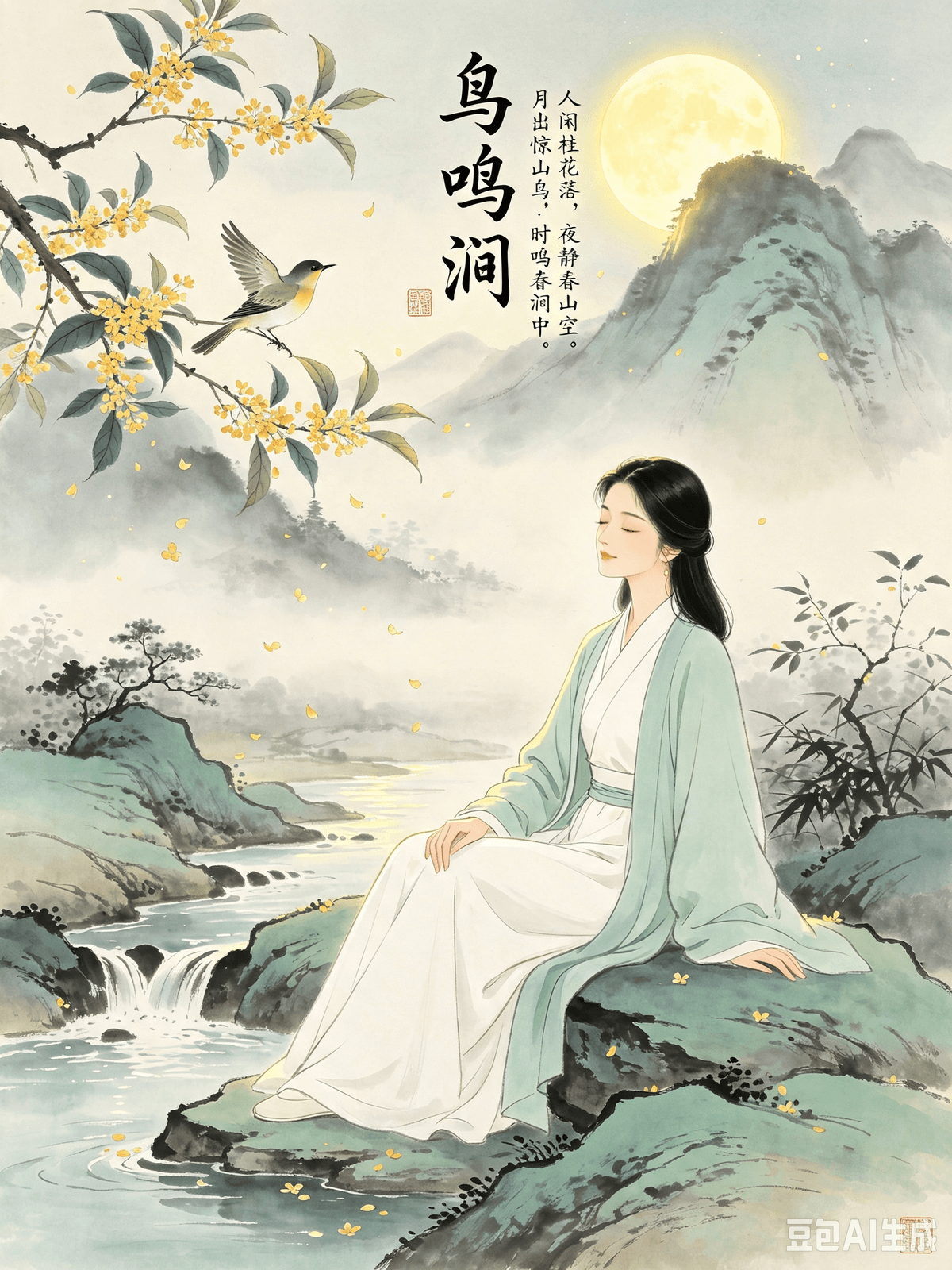 Tang Dynasty Poetic Healing: Erasing Modern Mental Friction and Cultivating a Life of Ease Wang Wei’s Birdsong in the Ravine — Savoring Tranquil Moments, Calming Restlessness, and Alleviating Anxiety I. The Original Poem Birdsong in the Ravine (鸟鸣涧) At peace, the mind watches osmanthus flowers fall, The night is still, the spring mountain empty. The rising moon startles the mountain birds, Occasionally, they sing within the spring ravine. II. Poetic Insight This short poem is a masterpiece of Wang Wei’s Zen-inspired tranquility. The entire piece is profoundly quiet, focusing on a deep mountain scene on a spring night: while the rest of the world is asleep and worldly distractions have ceased, tiny osmanthus flowers fall silently. The wilderness is expansive and serene. As the bright moon rises, its shifting light and shadows startle the roosting birds, whose few crisp calls only serve to highlight the even deeper, underlying silence of the forest. Without using the word "peace" to describe the mind a single time, every character anchors the soul. It is the High Tang era's ultimate remedy for low-grade anxiety. The underlying healing logic of this poem is simple: when the mind is at ease, all things are quiet; when the mind is in chaos, all things are disturbing. Only by stopping the internal friction of wandering thoughts can we dissolve mental anxiety. The external world is never entirely to blame for our noise, and anxiety is rarely caused solely by outside forces; rather, it stems from a surplus of internal clutter. We worry about the future, agonize over outcomes, ruminate on the past, and second-guess others' intentions. When these intrusive thoughts spin endlessly, the mind finds no rest. Situated in the empty mountains, Wang Wei achieved both physical stillness and mental ease. He did not overthink, predict the future, or try to read minds. He lived entirely in the present, fully accepting the silence of the moment. By remaining unstartled by minor movements and unshaken by external fluctuations, he cultivated a grounded, unflappable nature, cutting off the internal friction of rumination at its root. III. Real-World Application As a mindset consultant, I see that the most stubborn form of internal friction for modern people is rumination-induced mental anxiety. Before an event even happens, you catastrophize and anticipate the worst; a casual remark from someone else makes you endlessly analyze their intentions and imagine malice; a minor incident triggers non-stop mental rehearsals of what might happen next. Your brain operates around the clock, overrun with intrusive thoughts. You feel restless, ungrounded, and on edge. Even when nothing is actually wrong, you experience a frantic, burning anxiety. This is a classic case of cognitive restlessness and excessive mental chatter—something that cannot be calmed through sheer willpower alone. The anchoring framework of Birdsong in the Ravine is explicitly designed to cure overthinking and mental panic. Here are three actionable strategies: 1. Differentiate between physical busyness and mental busyness: Most people may be physically idle, but their minds are not. When the body stops to rest but the brain continues to race, anxiety takes root. Practice a 5-minute daily grounding exercise. Emulate the mindset of the "empty mountain": do not predict the future, do not imagine malice, and do not obsess over uncertainties. Focus entirely on the present second, cutting off all superfluous thoughts. 2. Understand the balance of noise and stillness: Life inherently involves fluctuations and noise; human interaction inherently includes idle chatter and gossip. Just like the birdsong on a moonlit night, these are merely brief interludes. They do not change the fundamental peace of the mountain. Similarly, external gossip and worldly variables should not shake the stability of your core self. 3. Cultivate the "idle mind" (人闲) mentality: Lower your desire for control. You do not need to dictate how every situation unfolds, nor do you need to please everyone. Accept that the world has its own rhythm and that other people have their own minds. Guard your inner tranquility. Refuse to let minor disruptions pull your emotional strings, and stop draining your energy on unknown troubles. By steadying your focus and reducing mental clutter, your restlessness will naturally fade, your anxiety will dissolve, and you will develop an unflappable, deeply anchored resilience. La guérison par la poésie sous la dynastie Tang : apaiser les tensions mentales modernes et cultiver une vie de sérénité « Le chant des oiseaux dans le ravin » de Wang Wei : savourer la tranquillité, calmer l'agitation et apaiser l'anxiété I. Le poème original Le chant des oiseaux dans le ravin (鸟鸣涧) : L'esprit en paix contemple la chute des fleurs d'osmanthe ; la nuit est immobile, la montagne printanière est déserte. La lune qui se lève surprend les oiseaux de la montagne ; par instants, ils chantent au creux du ravin printanier. II. Perspective poétique Ce court poème est un chef-d'œuvre illustrant la sérénité inspirée du bouddhisme zen propre à Wang Wei. L'œuvre tout entière baigne dans un calme profond et se concentre sur une scène de montagne, une nuit de printemps : alors que le monde dort et que les distractions terrestres ont cessé, de minuscules fleurs d'osmanthe tombent en silence. La nature sauvage est vaste et sereine. Lorsque la lune éclatante se lève, le jeu de ses ombres et de sa lumière surprend les oiseaux perchés ; leurs quelques cris cristallins ne font que souligner le silence sous-jacent, encore plus profond, de la forêt. Sans jamais employer le mot « paix » pour décrire l'état de l'esprit, chaque caractère ancre l'âme. C'est le remède par excellence de l'apogée de la dynastie Tang contre l'anxiété diffuse. La logique de guérison sous-jacente à ce poème est simple : lorsque l'esprit est serein, tout est calme ; lorsqu'il est en proie au chaos, tout devient source de trouble. Ce n'est qu'en mettant fin aux frictions intérieures causées par les pensées vagabondes que nous pouvons dissiper l'anxiété mentale. Le monde extérieur n'est jamais entièrement responsable de notre agitation intérieure, et l'anxiété est rarement causée uniquement par des facteurs externes ; elle naît plutôt d'un trop-plein de désordre intérieur. Nous nous inquiétons pour l'avenir, nous angoissons quant aux résultats, nous ruminons le passé et nous remettons en question les intentions d'autrui. Lorsque ces pensées intrusives tournent en boucle, l'esprit ne trouve aucun repos. Au cœur de ces montagnes désertes, Wang Wei a atteint à la fois l'immobilité physique et la sérénité mentale. Il ne se perdait pas en conjectures, ne cherchait pas à prédire l'avenir ni à deviner les pensées d'autrui. Il vivait pleinement dans le présent, acceptant totalement le silence de l'instant. En ne se laissant ni surprendre par des mouvements anodins ni ébranler par les fluctuations extérieures, il a cultivé une nature stable et imperturbable, coupant à la racine les frictions intérieures nées de la rumination. III. Application concrète En tant que consultant spécialisé dans l'état d'esprit, je constate que la forme de friction intérieure la plus tenace chez les gens d'aujourd'hui est l'anxiété mentale née de la rumination. Avant même qu'un événement ne survienne, vous imaginez le pire et dramatisez la situation ; une remarque anodine vous pousse à analyser sans fin les intentions d'autrui et à y voir de la malveillance ; un incident mineur déclenche une répétition mentale incessante des scénarios possibles. Votre cerveau tourne à plein régime, envahi de pensées intrusives. Vous vous sentez agité, déstabilisé et à fleur de peau. Même lorsque tout va bien en réalité, vous ressentez une anxiété frénétique et brûlante. C'est un cas classique d'agitation cognitive et de bavardage mental excessif, un état que la seule volonté ne suffit pas à apaiser. Le cadre conceptuel de « Le chant des oiseaux dans le ravin » est spécifiquement conçu pour remédier à la sur-réflexion et à la panique mentale. Voici trois stratégies concrètes : 1. Distinguez l'agitation physique de l'agitation mentale : la plupart des gens sont peut-être physiquement inactifs, mais leur esprit ne l'est pas. Lorsque le corps se repose mais que le cerveau continue de s'emballer, l'anxiété s'installe. Pratiquez un exercice d'ancrage quotidien de cinq minutes. Adoptez l'état d'esprit de la « montagne vide » : ne cherchez pas à prédire l'avenir, n'imaginez pas de mauvaises intentions chez les autres et ne vous focalisez pas sur les incertitudes. Concentrez-vous entièrement sur l'instant présent en écartant toute pensée superflue. 2. Comprenez l'équilibre entre bruit et silence : la vie comporte intrinsèquement des fluctuations et du bruit ; les interactions humaines impliquent naturellement des bavardages et des commérages. Tout comme le chant des oiseaux par une nuit de pleine lune, ce ne sont que de brefs intermèdes. Ils n'altèrent en rien la paix fondamentale de la montagne. De même, les ragots extérieurs et les aléas du monde ne doivent pas ébranler la stabilité de votre être profond. 3. Cultivez l'état d'esprit de « l'esprit serein et disponible » (人闲) : relâchez votre besoin de contrôle. Vous n'avez pas besoin de dicter le déroulement de chaque situation ni de chercher à plaire à tout le monde. Acceptez que le monde suive son propre rythme et que les autres aient leur propre façon de penser. Préservez votre tranquillité intérieure. Refusez de laisser des perturbations mineures dicter vos émotions et cessez de gaspiller votre énergie à anticiper des problèmes hypothétiques. En stabilisant votre attention et en allégeant votre esprit, votre agitation s'apaisera naturellement, votre anxiété se dissipera et vous développerez une résilience inébranlable et profondément ancrée. Tang Dynasty Poetic Healing: Erasing Modern Mental Friction and Cultivating a Life of Ease Wang Wei’s Birdsong in the Ravine — Savoring Tranquil Moments, Calming Restlessness, and Alleviating Anxiety I. The Original Poem Birdsong in the Ravine (鸟鸣涧) At peace, the mind watches osmanthus flowers fall, The night is still, the spring mountain empty. The rising moon startles the mountain birds, Occasionally, they sing within the spring ravine. II. Poetic Insight This short poem is a masterpiece of Wang Wei’s Zen-inspired tranquility. The entire piece is profoundly quiet, focusing on a deep mountain scene on a spring night: while the rest of the world is asleep and worldly distractions have ceased, tiny osmanthus flowers fall silently. The wilderness is expansive and serene. As the bright moon rises, its shifting light and shadows startle the roosting birds, whose few crisp calls only serve to highlight the even deeper, underlying silence of the forest. Without using the word "peace" to describe the mind a single time, every character anchors the soul. It is the High Tang era's ultimate remedy for low-grade anxiety. The underlying healing logic of this poem is simple: when the mind is at ease, all things are quiet; when the mind is in chaos, all things are disturbing. Only by stopping the internal friction of wandering thoughts can we dissolve mental anxiety. The external world is never entirely to blame for our noise, and anxiety is rarely caused solely by outside forces; rather, it stems from a surplus of internal clutter. We worry about the future, agonize over outcomes, ruminate on the past, and second-guess others' intentions. When these intrusive thoughts spin endlessly, the mind finds no rest. Situated in the empty mountains, Wang Wei achieved both physical stillness and mental ease. He did not overthink, predict the future, or try to read minds. He lived entirely in the present, fully accepting the silence of the moment. By remaining unstartled by minor movements and unshaken by external fluctuations, he cultivated a grounded, unflappable nature, cutting off the internal friction of rumination at its root. III. Real-World Application As a mindset consultant, I see that the most stubborn form of internal friction for modern people is rumination-induced mental anxiety. Before an event even happens, you catastrophize and anticipate the worst; a casual remark from someone else makes you endlessly analyze their intentions and imagine malice; a minor incident triggers non-stop mental rehearsals of what might happen next. Your brain operates around the clock, overrun with intrusive thoughts. You feel restless, ungrounded, and on edge. Even when nothing is actually wrong, you experience a frantic, burning anxiety. This is a classic case of cognitive restlessness and excessive mental chatter—something that cannot be calmed through sheer willpower alone. The anchoring framework of Birdsong in the Ravine is explicitly designed to cure overthinking and mental panic. Here are three actionable strategies: 1. Differentiate between physical busyness and mental busyness: Most people may be physically idle, but their minds are not. When the body stops to rest but the brain continues to race, anxiety takes root. Practice a 5-minute daily grounding exercise. Emulate the mindset of the "empty mountain": do not predict the future, do not imagine malice, and do not obsess over uncertainties. Focus entirely on the present second, cutting off all superfluous thoughts. 2. Understand the balance of noise and stillness: Life inherently involves fluctuations and noise; human interaction inherently includes idle chatter and gossip. Just like the birdsong on a moonlit night, these are merely brief interludes. They do not change the fundamental peace of the mountain. Similarly, external gossip and worldly variables should not shake the stability of your core self. 3. Cultivate the "idle mind" (人闲) mentality: Lower your desire for control. You do not need to dictate how every situation unfolds, nor do you need to please everyone. Accept that the world has its own rhythm and that other people have their own minds. Guard your inner tranquility. Refuse to let minor disruptions pull your emotional strings, and stop draining your energy on unknown troubles. By steadying your focus and reducing mental clutter, your restlessness will naturally fade, your anxiety will dissolve, and you will develop an unflappable, deeply anchored resilience. La guérison par la poésie sous la dynastie Tang : apaiser les tensions mentales modernes et cultiver une vie de sérénité « Le chant des oiseaux dans le ravin » de Wang Wei : savourer la tranquillité, calmer l'agitation et apaiser l'anxiété I. Le poème original Le chant des oiseaux dans le ravin (鸟鸣涧) : L'esprit en paix contemple la chute des fleurs d'osmanthe ; la nuit est immobile, la montagne printanière est déserte. La lune qui se lève surprend les oiseaux de la montagne ; par instants, ils chantent au creux du ravin printanier. II. Perspective poétique Ce court poème est un chef-d'œuvre illustrant la sérénité inspirée du bouddhisme zen propre à Wang Wei. L'œuvre tout entière baigne dans un calme profond et se concentre sur une scène de montagne, une nuit de printemps : alors que le monde dort et que les distractions terrestres ont cessé, de minuscules fleurs d'osmanthe tombent en silence. La nature sauvage est vaste et sereine. Lorsque la lune éclatante se lève, le jeu de ses ombres et de sa lumière surprend les oiseaux perchés ; leurs quelques cris cristallins ne font que souligner le silence sous-jacent, encore plus profond, de la forêt. Sans jamais employer le mot « paix » pour décrire l'état de l'esprit, chaque caractère ancre l'âme. C'est le remède par excellence de l'apogée de la dynastie Tang contre l'anxiété diffuse. La logique de guérison sous-jacente à ce poème est simple : lorsque l'esprit est serein, tout est calme ; lorsqu'il est en proie au chaos, tout devient source de trouble. Ce n'est qu'en mettant fin aux frictions intérieures causées par les pensées vagabondes que nous pouvons dissiper l'anxiété mentale. Le monde extérieur n'est jamais entièrement responsable de notre agitation intérieure, et l'anxiété est rarement causée uniquement par des facteurs externes ; elle naît plutôt d'un trop-plein de désordre intérieur. Nous nous inquiétons pour l'avenir, nous angoissons quant aux résultats, nous ruminons le passé et nous remettons en question les intentions d'autrui. Lorsque ces pensées intrusives tournent en boucle, l'esprit ne trouve aucun repos. Au cœur de ces montagnes désertes, Wang Wei a atteint à la fois l'immobilité physique et la sérénité mentale. Il ne se perdait pas en conjectures, ne cherchait pas à prédire l'avenir ni à deviner les pensées d'autrui. Il vivait pleinement dans le présent, acceptant totalement le silence de l'instant. En ne se laissant ni surprendre par des mouvements anodins ni ébranler par les fluctuations extérieures, il a cultivé une nature stable et imperturbable, coupant à la racine les frictions intérieures nées de la rumination. III. Application concrète En tant que consultant spécialisé dans l'état d'esprit, je constate que la forme de friction intérieure la plus tenace chez les gens d'aujourd'hui est l'anxiété mentale née de la rumination. Avant même qu'un événement ne survienne, vous imaginez le pire et dramatisez la situation ; une remarque anodine vous pousse à analyser sans fin les intentions d'autrui et à y voir de la malveillance ; un incident mineur déclenche une répétition mentale incessante des scénarios possibles. Votre cerveau tourne à plein régime, envahi de pensées intrusives. Vous vous sentez agité, déstabilisé et à fleur de peau. Même lorsque tout va bien en réalité, vous ressentez une anxiété frénétique et brûlante. C'est un cas classique d'agitation cognitive et de bavardage mental excessif, un état que la seule volonté ne suffit pas à apaiser. Le cadre conceptuel de « Le chant des oiseaux dans le ravin » est spécifiquement conçu pour remédier à la sur-réflexion et à la panique mentale. Voici trois stratégies concrètes : 1. Distinguez l'agitation physique de l'agitation mentale : la plupart des gens sont peut-être physiquement inactifs, mais leur esprit ne l'est pas. Lorsque le corps se repose mais que le cerveau continue de s'emballer, l'anxiété s'installe. Pratiquez un exercice d'ancrage quotidien de cinq minutes. Adoptez l'état d'esprit de la « montagne vide » : ne cherchez pas à prédire l'avenir, n'imaginez pas de mauvaises intentions chez les autres et ne vous focalisez pas sur les incertitudes. Concentrez-vous entièrement sur l'instant présent en écartant toute pensée superflue. 2. Comprenez l'équilibre entre bruit et silence : la vie comporte intrinsèquement des fluctuations et du bruit ; les interactions humaines impliquent naturellement des bavardages et des commérages. Tout comme le chant des oiseaux par une nuit de pleine lune, ce ne sont que de brefs intermèdes. Ils n'altèrent en rien la paix fondamentale de la montagne. De même, les ragots extérieurs et les aléas du monde ne doivent pas ébranler la stabilité de votre être profond. 3. Cultivez l'état d'esprit de « l'esprit serein et disponible » (人闲) : relâchez votre besoin de contrôle. Vous n'avez pas besoin de dicter le déroulement de chaque situation ni de chercher à plaire à tout le monde. Acceptez que le monde suive son propre rythme et que les autres aient leur propre façon de penser. Préservez votre tranquillité intérieure. Refusez de laisser des perturbations mineures dicter vos émotions et cessez de gaspiller votre énergie à anticiper des problèmes hypothétiques. En stabilisant votre attention et en allégeant votre esprit, votre agitation s'apaisera naturellement, votre anxiété se dissipera et vous développerez une résilience inébranlable et profondément ancrée.