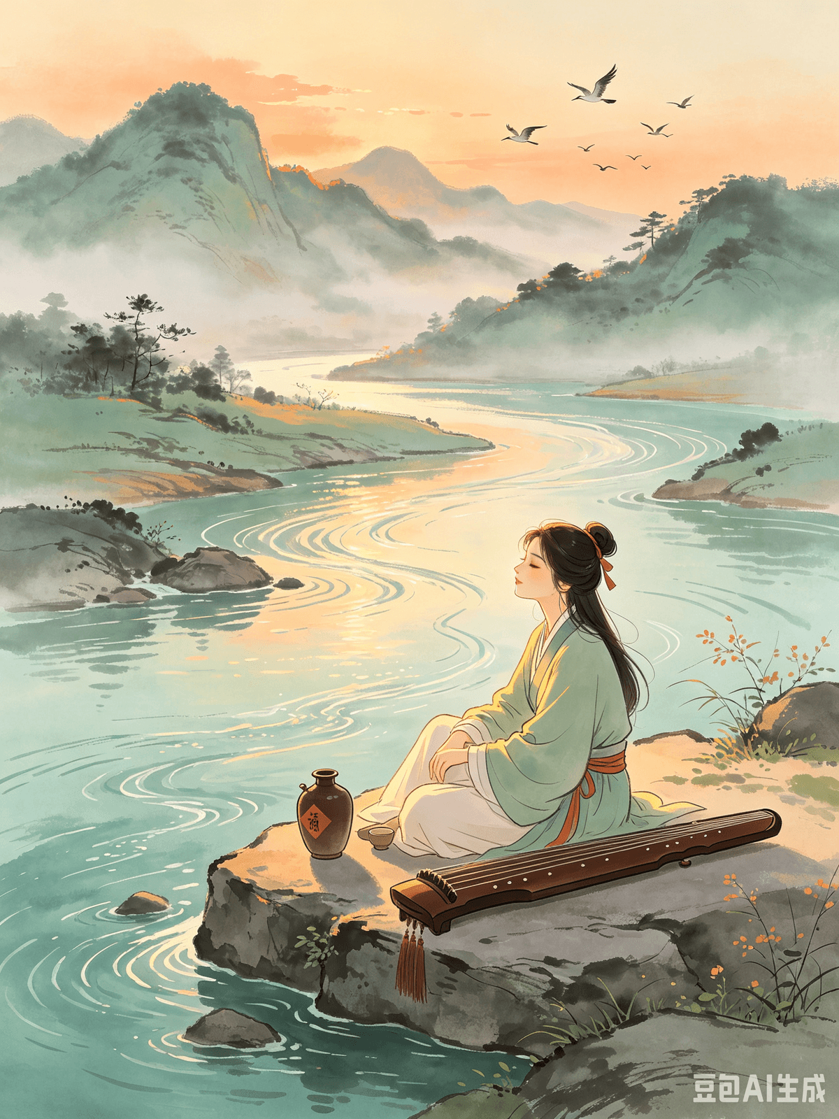 A Healing Guide to Classical Chinese Poetry: Curing Overthinking and Embracing a Relaxed Life Chapter 5: Bao Zhao's Ode on the Hard Road, No. 4 — Releasing Negative Emotions, Accepting Adversity, and Avoiding Overthinking I. The Original Poem Water poured on level ground, Each stream flows east, west, south, or north, at its own will. Life, too, has its destiny; How can one sigh standing and sit down to grieve? I pour wine to console myself, And raise my cup, cutting off the song "The Hard Road." My heart is not wood or stone, how can it be without feeling? I swallow my voice, hesitate, and dare not speak. II. Interpretation Bao Zhao lived during the Southern and Northern Dynasties, an era of rigid aristocratic hierarchies. Despite his immense talent, he was of humble birth and spent his life feeling unappreciated, unable to realize his ambitions. He suffered greatly from societal injustice, prejudice, and unequal opportunities. This poem is one of the most direct emotional expressions from the Wei-Jin period, specifically designed to heal those who tend to overthink every detail, suppress their emotions, force themselves to "be sensible," and internalize their frustrations. The poem opens with an extremely simple yet profound analogy that illuminates the laws of fate: water poured onto flat ground flows in unpredictable directions—east, west, north, south—completely beyond its own control. Life's circumstances are much the same: birth, opportunities, benefactors, and the times themselves are never entirely within an individual's control. Ups and downs, and unfair situations, are simply the normal state of destiny. The root of much mental exhaustion is this stubborn insistence on "fairness": Why do my efforts not yield the same success as others? Why does my kindness only bring me suffering? Why does injustice always fall upon me? This relentless questioning of fate, this agonizing over unfairness, leads people to get stuck in a rut, unable to accept the capriciousness of circumstance. The most insightful line in the entire poem offers deep empathy: "My heart is not wood or stone, how can it be without feeling?" The human heart is not like a stubborn piece of wood or stone; when it encounters injustice, suppression, unfairness, or disappointment, it is bound to feel sad, resentful, and angry. This is a fundamental human instinct. People are often bound by the dictates of "be sensible, be steady, be restrained," habitually swallowing their words and suppressing their grievances. They dare not express negative emotions, hiding all their suffering deep within, walking alone through their inner turmoil. Bao Zhao breaks this restrictive misconception: sadness doesn't demand silence, injustice doesn't demand suppression. Negative emotions don't need to be completely internalized. Allow emotions to be expressed; allow yourself to feel resentment and sorrow. There's no need to force yourself to "get over it" immediately or to achieve instant "enlightenment." Only by accepting the world's unfairness and allowing for emotional release can one avoid consuming oneself in stubborn attachment. III. Practical Application Many people today, particularly those prone to suppressed emotional exhaustion, will deeply resonate with this poem: In the workplace, they diligently do their job but have their credit stolen or are misunderstood by their boss, choosing to silently endure for the sake of workplace harmony. They treat friends and loved ones with sincere devotion, only to be betrayed, and then pretend not to care for the sake of "being magnanimous." They encounter unfair treatment or baseless criticism, constantly telling themselves to "let it go" and "be broad-minded," thereby forcibly suppressing their anger and grievances. When things go wrong, they obsessively dig into the reasons, insisting on absolute fairness, demanding to be understood, and needing a clear right and wrong. They get stuck in a rut, repeatedly re-evaluating the hurt, tormenting themselves, and suffering deep internal wounds. By practicing Bao Zhao's emotional philosophy, we can say goodbye to suppressed overthinking and break free from tunnel vision. 1. Accept life's impermanence; abandon the obsession with absolute fairness. The adult world rarely offers absolute fairness. Opportunities are unpredictable, circumstances depend on chance, and human hearts are difficult to control. Effort doesn't always equal reward, and sincerity doesn't always bring reciprocation. There's no need to stubbornly ask, "Why must I suffer?" Letting go of the obsession with fairness will alleviate much of your internal struggle. 2. Stop forcing composure; legitimately release negative emotions. You don't need to be magnanimous and composed at all times. Grievances can be expressed, anger can be moderately voiced, and sadness can be allowed to turn into tears. Don't suppress your genuine emotions for the sake of how others perceive your "broad-mindedness." Emotions need to be channeled, not blocked. Once expressed, your mind will naturally feel lighter. 3. Don't dwell on past hurts, and don't deeply investigate the reasons for malice. When encountering malice, intentional harm, or baseless prejudice, there's no need to probe the other person's thoughts or demand their repentance. Simply distance yourself. Deeply investigating malice is a form of self-harm. 4. Learn self-comfort, not self-criticism. Just as the poet poured wine to console himself, actively soothe yourself during low moments of disappointment. Accept your limited capabilities and what you cannot change. Change what you can, and let go of what you cannot. Don't stubbornly fight against circumstances, and don't constantly contend with yourself. The human heart is sensitive; there's no need to suppress everything. Let go of your insistence on absolute fairness, accept life's imperfections, release the knots in your heart, avoid overthinking, and live the rest of your life freely. Guide de guérison par la poésie classique chinoise : Guérir de la rumination et embrasser une vie apaisée Chapitre 5 : Ode sur la Voie Difficile n° 4 de Bao Zhao — Se libérer des émotions négatives, accepter l'adversité et éviter la rumination I. Le poème original L'eau coule sur un terrain plat, Chaque ruisseau s'écoule à son gré vers l'est, l'ouest, le sud ou le nord. La vie aussi a son destin ; Comment soupirer debout et s'asseoir pour se lamenter ? Je verse du vin pour me consoler, Et lève ma coupe, interrompant le chant « La Voie Difficile ». Mon cœur n'est ni de bois ni de pierre, comment pourrait-il être sans sentiments ? J'avale ma voix, j'hésite et n'ose parler. II. Interprétation Bao Zhao vécut sous les dynasties du Nord et du Sud, une époque de hiérarchies aristocratiques rigides. Malgré son immense talent, il était d'origine modeste et passa sa vie à se sentir incompris, incapable de réaliser ses ambitions. Il a beaucoup souffert des injustices sociales, des préjugés et de l'inégalité des chances. Ce poème est l'une des expressions émotionnelles les plus directes de l'époque de Wei-Jin, conçu spécifiquement pour apaiser ceux qui ont tendance à trop réfléchir, à refouler leurs émotions, à se forcer à « être raisonnables » et à intérioriser leurs frustrations. Le poème s'ouvre sur une analogie extrêmement simple mais profonde qui éclaire les lois du destin : l'eau versée sur un sol plat s'écoule dans des directions imprévisibles – est, ouest, nord, sud – totalement hors de son contrôle. Les circonstances de la vie sont sensiblement les mêmes : la naissance, les opportunités, les bienfaiteurs et l'époque elle-même ne sont jamais entièrement sous la maîtrise de l'individu. Les hauts et les bas, les situations injustes, sont simplement le cours normal du destin. La source de bien des épuisements mentaux réside dans cette obstination à vouloir « justice » : Pourquoi mes efforts ne portent-ils pas les mêmes fruits que ceux des autres ? Pourquoi ma bonté ne me cause-t-elle que de la souffrance ? Pourquoi l'injustice s'abat-elle toujours sur moi ? Cette remise en question incessante du destin, cette souffrance face à l'injustice, enferment les gens dans une routine, les empêchant d'accepter le caractère capricieux des circonstances. Le vers le plus profond du poème témoigne d'une grande empathie : « Mon cœur n'est ni de bois ni de pierre, comment pourrait-il être sans sentiments ?» Le cœur humain n'est pas un morceau de bois ou de pierre inflexible ; face à l'injustice, l'oppression, l'iniquité ou la déception, il est inévitable qu'il ressente de la tristesse, du ressentiment et de la colère. C'est un instinct humain fondamental. Souvent, les gens sont prisonniers des injonctions à « être raisonnable, être calme, être mesuré », ravalant leurs paroles et refoulant leurs griefs. Ils n'osent pas exprimer leurs émotions négatives, dissimulant toute leur souffrance au plus profond d'eux-mêmes, traversant seuls leur tourment intérieur. Bao Zhao brise cette conception restrictive : la tristesse n'exige pas le silence, l'injustice n'exige pas la répression. Les émotions négatives n'ont pas besoin d'être complètement intériorisées. Laissons nos émotions s'exprimer. Autorisez-vous à ressentir du ressentiment et de la tristesse. Il n'est pas nécessaire de vous forcer à « passer à autre chose » immédiatement ni d'atteindre une « illumination » instantanée. Ce n'est qu'en acceptant l'injustice du monde et en permettant la libération des émotions que l'on peut éviter de se consumer dans un attachement obstiné. III. Application pratique. De nombreuses personnes aujourd'hui, notamment celles sujettes à l'épuisement émotionnel refoulé, se reconnaîtront profondément dans ce poème : au travail, elles accomplissent leurs tâches avec diligence, mais se font voler leur mérite ou sont incomprises par leur supérieur, préférant endurer en silence pour préserver l'harmonie au sein de l'entreprise. Elles témoignent d'une dévotion sincère à leurs amis et à leurs proches, pour ensuite être trahies, et feignent l'indifférence par « magnanimité ». Elles subissent des traitements injustes ou des critiques infondées, se répétant sans cesse de « laisser tomber » et de « faire preuve d'ouverture d'esprit », refoulant ainsi leur colère et leurs griefs. Lorsque les choses tournent mal, elles cherchent obsessionnellement les raisons, exigeant une justice absolue, réclamant d'être comprises et ayant besoin d'une distinction nette entre le bien et le mal. Elles s'enlisent dans une routine, réévaluant sans cesse la souffrance, se tourmentant et souffrant de profondes blessures intérieures. En pratiquant la philosophie émotionnelle de Bao Zhao, nous pouvons nous libérer des ruminations et sortir de notre vision étriquée. 1. Acceptez l'impermanence de la vie ; abandonnez l'obsession de la justice absolue. Le monde adulte est rarement juste. Les opportunités sont imprévisibles, les circonstances dépendent du hasard et les sentiments humains sont difficiles à maîtriser. L'effort n'est pas toujours récompensé et la sincérité n'est pas toujours réciproque. Inutile de se demander obstinément : « Pourquoi dois-je souffrir ? » Lâcher prise sur l'obsession de la justice apaisera une grande partie de votre conflit intérieur. 2. Cessez de vous forcer à garder votre sang-froid ; exprimez légitimement vos émotions négatives. Vous n'avez pas besoin d'être magnanime et calme en permanence. Vous pouvez exprimer vos griefs, votre colère avec modération et laisser la tristesse se transformer en larmes. Ne refoulez pas vos émotions authentiques pour paraître « tolérant ». Les émotions doivent être canalisées, non bloquées. Une fois exprimé, votre esprit se sentira naturellement plus léger. 3. Ne vous attardez pas sur les blessures du passé et n'enquêtez pas trop sur les raisons de la malveillance. Face à la malveillance, à une intention malveillante ou à des préjugés infondés, il est inutile de sonder les pensées de l'autre personne ou d'exiger son repentir. Prenez simplement vos distances. Chercher à comprendre la malveillance est une forme d'auto-destruction. 4. Apprenez à vous réconforter, pas à vous critiquer. Tout comme le poète se versait du vin pour se consoler, apaisez-vous activement lors des moments de déception. Acceptez vos limites et ce que vous ne pouvez pas changer. Changez ce que vous pouvez et lâchez prise sur le reste. Ne luttez pas obstinément contre les circonstances et ne vous confrontez pas constamment à vous-même. Le cœur humain est sensible ; il n'est pas nécessaire de tout refouler. Abandonnez votre quête d'une justice absolue, acceptez les imperfections de la vie, dénouez les nœuds de votre cœur, évitez de trop réfléchir et vivez pleinement le reste de votre vie. A Healing Guide to Classical Chinese Poetry: Curing Overthinking and Embracing a Relaxed Life Chapter 5: Bao Zhao's Ode on the Hard Road, No. 4 — Releasing Negative Emotions, Accepting Adversity, and Avoiding Overthinking I. The Original Poem Water poured on level ground, Each stream flows east, west, south, or north, at its own will. Life, too, has its destiny; How can one sigh standing and sit down to grieve? I pour wine to console myself, And raise my cup, cutting off the song "The Hard Road." My heart is not wood or stone, how can it be without feeling? I swallow my voice, hesitate, and dare not speak. II. Interpretation Bao Zhao lived during the Southern and Northern Dynasties, an era of rigid aristocratic hierarchies. Despite his immense talent, he was of humble birth and spent his life feeling unappreciated, unable to realize his ambitions. He suffered greatly from societal injustice, prejudice, and unequal opportunities. This poem is one of the most direct emotional expressions from the Wei-Jin period, specifically designed to heal those who tend to overthink every detail, suppress their emotions, force themselves to "be sensible," and internalize their frustrations. The poem opens with an extremely simple yet profound analogy that illuminates the laws of fate: water poured onto flat ground flows in unpredictable directions—east, west, north, south—completely beyond its own control. Life's circumstances are much the same: birth, opportunities, benefactors, and the times themselves are never entirely within an individual's control. Ups and downs, and unfair situations, are simply the normal state of destiny. The root of much mental exhaustion is this stubborn insistence on "fairness": Why do my efforts not yield the same success as others? Why does my kindness only bring me suffering? Why does injustice always fall upon me? This relentless questioning of fate, this agonizing over unfairness, leads people to get stuck in a rut, unable to accept the capriciousness of circumstance. The most insightful line in the entire poem offers deep empathy: "My heart is not wood or stone, how can it be without feeling?" The human heart is not like a stubborn piece of wood or stone; when it encounters injustice, suppression, unfairness, or disappointment, it is bound to feel sad, resentful, and angry. This is a fundamental human instinct. People are often bound by the dictates of "be sensible, be steady, be restrained," habitually swallowing their words and suppressing their grievances. They dare not express negative emotions, hiding all their suffering deep within, walking alone through their inner turmoil. Bao Zhao breaks this restrictive misconception: sadness doesn't demand silence, injustice doesn't demand suppression. Negative emotions don't need to be completely internalized. Allow emotions to be expressed; allow yourself to feel resentment and sorrow. There's no need to force yourself to "get over it" immediately or to achieve instant "enlightenment." Only by accepting the world's unfairness and allowing for emotional release can one avoid consuming oneself in stubborn attachment. III. Practical Application Many people today, particularly those prone to suppressed emotional exhaustion, will deeply resonate with this poem: In the workplace, they diligently do their job but have their credit stolen or are misunderstood by their boss, choosing to silently endure for the sake of workplace harmony. They treat friends and loved ones with sincere devotion, only to be betrayed, and then pretend not to care for the sake of "being magnanimous." They encounter unfair treatment or baseless criticism, constantly telling themselves to "let it go" and "be broad-minded," thereby forcibly suppressing their anger and grievances. When things go wrong, they obsessively dig into the reasons, insisting on absolute fairness, demanding to be understood, and needing a clear right and wrong. They get stuck in a rut, repeatedly re-evaluating the hurt, tormenting themselves, and suffering deep internal wounds. By practicing Bao Zhao's emotional philosophy, we can say goodbye to suppressed overthinking and break free from tunnel vision. 1. Accept life's impermanence; abandon the obsession with absolute fairness. The adult world rarely offers absolute fairness. Opportunities are unpredictable, circumstances depend on chance, and human hearts are difficult to control. Effort doesn't always equal reward, and sincerity doesn't always bring reciprocation. There's no need to stubbornly ask, "Why must I suffer?" Letting go of the obsession with fairness will alleviate much of your internal struggle. 2. Stop forcing composure; legitimately release negative emotions. You don't need to be magnanimous and composed at all times. Grievances can be expressed, anger can be moderately voiced, and sadness can be allowed to turn into tears. Don't suppress your genuine emotions for the sake of how others perceive your "broad-mindedness." Emotions need to be channeled, not blocked. Once expressed, your mind will naturally feel lighter. 3. Don't dwell on past hurts, and don't deeply investigate the reasons for malice. When encountering malice, intentional harm, or baseless prejudice, there's no need to probe the other person's thoughts or demand their repentance. Simply distance yourself. Deeply investigating malice is a form of self-harm. 4. Learn self-comfort, not self-criticism. Just as the poet poured wine to console himself, actively soothe yourself during low moments of disappointment. Accept your limited capabilities and what you cannot change. Change what you can, and let go of what you cannot. Don't stubbornly fight against circumstances, and don't constantly contend with yourself. The human heart is sensitive; there's no need to suppress everything. Let go of your insistence on absolute fairness, accept life's imperfections, release the knots in your heart, avoid overthinking, and live the rest of your life freely. Guide de guérison par la poésie classique chinoise : Guérir de la rumination et embrasser une vie apaisée Chapitre 5 : Ode sur la Voie Difficile n° 4 de Bao Zhao — Se libérer des émotions négatives, accepter l'adversité et éviter la rumination I. Le poème original L'eau coule sur un terrain plat, Chaque ruisseau s'écoule à son gré vers l'est, l'ouest, le sud ou le nord. La vie aussi a son destin ; Comment soupirer debout et s'asseoir pour se lamenter ? Je verse du vin pour me consoler, Et lève ma coupe, interrompant le chant « La Voie Difficile ». Mon cœur n'est ni de bois ni de pierre, comment pourrait-il être sans sentiments ? J'avale ma voix, j'hésite et n'ose parler. II. Interprétation Bao Zhao vécut sous les dynasties du Nord et du Sud, une époque de hiérarchies aristocratiques rigides. Malgré son immense talent, il était d'origine modeste et passa sa vie à se sentir incompris, incapable de réaliser ses ambitions. Il a beaucoup souffert des injustices sociales, des préjugés et de l'inégalité des chances. Ce poème est l'une des expressions émotionnelles les plus directes de l'époque de Wei-Jin, conçu spécifiquement pour apaiser ceux qui ont tendance à trop réfléchir, à refouler leurs émotions, à se forcer à « être raisonnables » et à intérioriser leurs frustrations. Le poème s'ouvre sur une analogie extrêmement simple mais profonde qui éclaire les lois du destin : l'eau versée sur un sol plat s'écoule dans des directions imprévisibles – est, ouest, nord, sud – totalement hors de son contrôle. Les circonstances de la vie sont sensiblement les mêmes : la naissance, les opportunités, les bienfaiteurs et l'époque elle-même ne sont jamais entièrement sous la maîtrise de l'individu. Les hauts et les bas, les situations injustes, sont simplement le cours normal du destin. La source de bien des épuisements mentaux réside dans cette obstination à vouloir « justice » : Pourquoi mes efforts ne portent-ils pas les mêmes fruits que ceux des autres ? Pourquoi ma bonté ne me cause-t-elle que de la souffrance ? Pourquoi l'injustice s'abat-elle toujours sur moi ? Cette remise en question incessante du destin, cette souffrance face à l'injustice, enferment les gens dans une routine, les empêchant d'accepter le caractère capricieux des circonstances. Le vers le plus profond du poème témoigne d'une grande empathie : « Mon cœur n'est ni de bois ni de pierre, comment pourrait-il être sans sentiments ?» Le cœur humain n'est pas un morceau de bois ou de pierre inflexible ; face à l'injustice, l'oppression, l'iniquité ou la déception, il est inévitable qu'il ressente de la tristesse, du ressentiment et de la colère. C'est un instinct humain fondamental. Souvent, les gens sont prisonniers des injonctions à « être raisonnable, être calme, être mesuré », ravalant leurs paroles et refoulant leurs griefs. Ils n'osent pas exprimer leurs émotions négatives, dissimulant toute leur souffrance au plus profond d'eux-mêmes, traversant seuls leur tourment intérieur. Bao Zhao brise cette conception restrictive : la tristesse n'exige pas le silence, l'injustice n'exige pas la répression. Les émotions négatives n'ont pas besoin d'être complètement intériorisées. Laissons nos émotions s'exprimer. Autorisez-vous à ressentir du ressentiment et de la tristesse. Il n'est pas nécessaire de vous forcer à « passer à autre chose » immédiatement ni d'atteindre une « illumination » instantanée. Ce n'est qu'en acceptant l'injustice du monde et en permettant la libération des émotions que l'on peut éviter de se consumer dans un attachement obstiné. III. Application pratique. De nombreuses personnes aujourd'hui, notamment celles sujettes à l'épuisement émotionnel refoulé, se reconnaîtront profondément dans ce poème : au travail, elles accomplissent leurs tâches avec diligence, mais se font voler leur mérite ou sont incomprises par leur supérieur, préférant endurer en silence pour préserver l'harmonie au sein de l'entreprise. Elles témoignent d'une dévotion sincère à leurs amis et à leurs proches, pour ensuite être trahies, et feignent l'indifférence par « magnanimité ». Elles subissent des traitements injustes ou des critiques infondées, se répétant sans cesse de « laisser tomber » et de « faire preuve d'ouverture d'esprit », refoulant ainsi leur colère et leurs griefs. Lorsque les choses tournent mal, elles cherchent obsessionnellement les raisons, exigeant une justice absolue, réclamant d'être comprises et ayant besoin d'une distinction nette entre le bien et le mal. Elles s'enlisent dans une routine, réévaluant sans cesse la souffrance, se tourmentant et souffrant de profondes blessures intérieures. En pratiquant la philosophie émotionnelle de Bao Zhao, nous pouvons nous libérer des ruminations et sortir de notre vision étriquée. 1. Acceptez l'impermanence de la vie ; abandonnez l'obsession de la justice absolue. Le monde adulte est rarement juste. Les opportunités sont imprévisibles, les circonstances dépendent du hasard et les sentiments humains sont difficiles à maîtriser. L'effort n'est pas toujours récompensé et la sincérité n'est pas toujours réciproque. Inutile de se demander obstinément : « Pourquoi dois-je souffrir ? » Lâcher prise sur l'obsession de la justice apaisera une grande partie de votre conflit intérieur. 2. Cessez de vous forcer à garder votre sang-froid ; exprimez légitimement vos émotions négatives. Vous n'avez pas besoin d'être magnanime et calme en permanence. Vous pouvez exprimer vos griefs, votre colère avec modération et laisser la tristesse se transformer en larmes. Ne refoulez pas vos émotions authentiques pour paraître « tolérant ». Les émotions doivent être canalisées, non bloquées. Une fois exprimé, votre esprit se sentira naturellement plus léger. 3. Ne vous attardez pas sur les blessures du passé et n'enquêtez pas trop sur les raisons de la malveillance. Face à la malveillance, à une intention malveillante ou à des préjugés infondés, il est inutile de sonder les pensées de l'autre personne ou d'exiger son repentir. Prenez simplement vos distances. Chercher à comprendre la malveillance est une forme d'auto-destruction. 4. Apprenez à vous réconforter, pas à vous critiquer. Tout comme le poète se versait du vin pour se consoler, apaisez-vous activement lors des moments de déception. Acceptez vos limites et ce que vous ne pouvez pas changer. Changez ce que vous pouvez et lâchez prise sur le reste. Ne luttez pas obstinément contre les circonstances et ne vous confrontez pas constamment à vous-même. Le cœur humain est sensible ; il n'est pas nécessaire de tout refouler. Abandonnez votre quête d'une justice absolue, acceptez les imperfections de la vie, dénouez les nœuds de votre cœur, évitez de trop réfléchir et vivez pleinement le reste de votre vie.