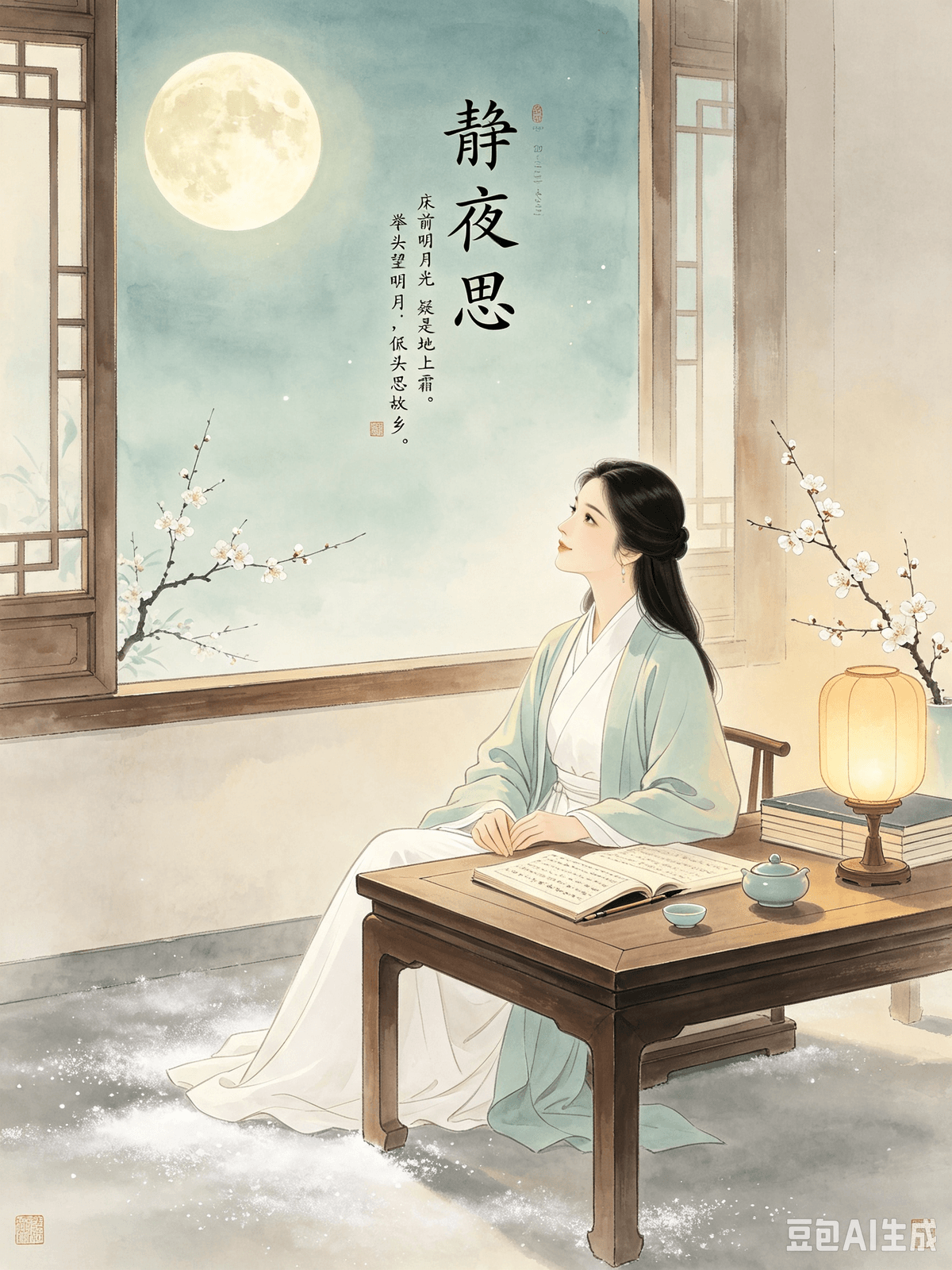 Tang Dynasty Poetic Healing: Erasing Modern Mental Friction and Cultivating a Life of Ease Chapter 1: Li Bai’s Quiet Night Thought — Embracing Homesickness, Mastering Self-Soothing, and Alleviating Loneliness I. The Original Poem Quiet Night Thought (静夜思) Moonlight falls before my bed, I wonder if it's frost upon the ground. I raise my head to gaze at the bright moon, I lower my head and think of home. II. Poetic Insight This short, five-character-per-line poem is Li Bai’s most widely celebrated masterpiece. Without ornate vocabulary or dramatic twists, it uses minimalist strokes to capture the universal human experiences of loneliness and homesickness. It stands as the most unpretentious emotional confession of High Tang poetry. At the time, Li Bai was living in Yangzhou, a solitary traveler in a foreign land. Sleepless deep into the night, the cold moonlight spilled across his bed, so stark that for a moment, he mistook it for late autumn frost. The chill he felt was not just on his skin, but deep within his heart. Raising his head, he looked at the moon—knowing the same moonlight shines over everyone, everywhere. Lowering his head, a wave of repressed longing, the exhaustion of wandering, and the profound isolation of having no one to truly understand him came rushing out. He missed his homeland, his family, and that ultimate safe haven where he could completely drop his mask and relax. For centuries, people have often equated homesickness with weakness, dismissing late-night emotional slumps and loneliness as mere fragility. But in this poem, Li Bai offers the gentlest of answers: emotions are never "right" or "wrong," and loneliness is simply a natural state of the human experience. Li Bai didn't force himself to push the longing away, nor did he fake a carefree attitude. Instead, he fully embraced the emotions surging in the dead of night. He allowed himself to miss home; he allowed himself to be lonely. The scholars of the Tang Dynasty were often wanderers, far from their roots—not unlike today's professionals working far from home or living alone in the city. Li Bai never invalidated these fragmented negative emotions. Instead, he achieved a masterclass in minimalist self-soothing: You don't have to force yourself to be happy. You don't have to block out the longing. The moonlight understands me, and my heart will guide itself. The core of this poem isn't just about homesickness. It is about giving yourself permission to be vulnerable and accepting your emotional reality. This is the fundamental first step to healing loneliness and stopping mental friction (overthinking and internal burnout). III. Real-World Application In today's fast-paced society, Quiet Night Thought cures much more than the homesickness of a traveler; it addresses the pervasive "collective loneliness" of modern adults. Whether you are returning to an empty apartment after work, spending holidays alone, feeling isolated even after blending in at the office, or grinding away far from your family, countless people are trapped in a cycle of internal friction—terrified of showing vulnerability or feeling down. We often fall into a cognitive trap, believing that functional adults must remain indestructible 24/7. We tell ourselves that missing home late at night or feeling lonely means we aren't independent enough. Consequently, we suppress our emotions, push through the exhaustion, and repeatedly invalidate our feelings. This only amplifies our anxiety, trapping us in a loop: the more we suppress, the more mental friction we generate. By understanding Quiet Night Thought, you can master a highly effective, low-energy framework for self-soothing: 1. Validate Your Emotions: Missing home, feeling lonely, or experiencing a sense of loss are not signs of cowardice. Feeling low when removed from a familiar environment and the comfort of loved ones is a core human instinct. Stop criticizing yourself for feeling human. 2. Practice Li Bai-Style "Low-Energy" Self-Soothing: You don't always need to find someone to vent to. You don't need to force social interaction or burden others to empathize with you. Just like gazing at the moon to think of home, give yourself five minutes of pure, uninterrupted solitude. Honestly acknowledge your exhaustion and longing. Face the void in your heart without judgment. 3. Break Free from Social Friction: Many people exhaust their personal energy by forcing themselves into meaningless dinners or superficial social events just to escape loneliness. Li Bai teaches us that loneliness does not need to be destroyed; it only needs to be accepted. You don't have to force yourself to fit into every circle or surround yourself with constant noise. Allow yourself to miss your roots. Allow yourself to experience the low ebbs of solitude. For the modern professional living alone: the next time late-night anxiety and mental friction hit, instead of doom-scrolling short videos to numb your mind, try looking at the moonlight outside your window. Tell yourself: My longing does not need to be hidden, and my loneliness does not need to be fought. We do not have to be invulnerable all the time. Embracing the ties that bind our hearts and practicing gentle self-soothing is the most powerful way to combat loneliness and alleviate anxiety. When you finally let go of self-criticism, your mind will naturally find its state of ease. Guérison poétique sous la dynastie Tang : Effacer les tensions mentales modernes et cultiver la sérénité Chapitre 1 : Pensées nocturnes de Li Bai — Apprivoiser le mal du pays, maîtriser l'art de l'apaisement et soulager la solitude I. Le poème original Pensées nocturnes (静夜思) Le clair de lune se pose sur mon lit, je me demande si c'est du givre sur le sol. Je lève la tête pour contempler la lune brillante, je la baisse et pense à ma maison. II. Perspective poétique Ce court poème, composé de cinq caractères par vers, est le chef-d'œuvre le plus célèbre de Li Bai. Sans vocabulaire recherché ni effets dramatiques, il utilise une simplicité de trait pour saisir les expériences humaines universelles de la solitude et du mal du pays. Il représente la confession émotionnelle la plus authentique de la poésie du Haut Tang. À l'époque, Li Bai vivait à Yangzhou, voyageur solitaire en terre étrangère. Insomniaque jusqu'au cœur de la nuit, le clair de lune froid inondait son lit, si cru qu'un instant, il le prit pour une gelée de fin d'automne. Le froid qu'il ressentait ne se limitait pas à sa peau, mais lui transperçait le cœur. Levant la tête, il contempla la lune, sachant que ce même clair de lune éclairait chacun, partout. Baissant la tête, une vague de nostalgie refoulée, l'épuisement de l'errance et l'isolement profond de n'avoir personne pour le comprendre véritablement le submergèrent. Son pays, sa famille, ce havre de paix ultime où il pouvait enfin se laisser aller et se détendre lui manquaient terriblement. Pendant des siècles, on a souvent assimilé le mal du pays à une faiblesse, reléguant les coups de blues nocturnes et la solitude au rang de simple fragilité. Mais dans ce poème, Li Bai offre la plus douce des réponses : les émotions ne sont jamais « bonnes » ou « mauvaises », et la solitude est simplement un état naturel de l'expérience humaine. Li Bai ne chercha pas à refouler son désir, ni à feindre l'insouciance. Au lieu de cela, il embrassa pleinement les émotions qui le submergeaient au cœur de la nuit. Il s'autorisa à avoir le mal du pays ; il s'autorisa à la solitude. Les lettrés de la dynastie Tang étaient souvent des nomades, loin de leurs racines – à l'image des professionnels d'aujourd'hui qui travaillent loin de chez eux ou vivent seuls en ville. Li Bai ne nia jamais ces émotions négatives éparses. Au contraire, il fit preuve d'une maîtrise exceptionnelle de l'apaisement minimaliste : « Tu n'as pas à te forcer à être heureux. Tu n'as pas à refouler le désir. Le clair de lune me comprend, et mon cœur suivra son propre chemin. » L'essence de ce poème ne se limite pas au mal du pays. Il s'agit de s'autoriser à être vulnérable et à accepter sa réalité émotionnelle. C'est la première étape fondamentale pour guérir la solitude et apaiser les tensions mentales (la rumination et l'épuisement professionnel). III. Application concrète Dans notre société actuelle, où tout va très vite, « Pensées d'une nuit paisible » guérit bien plus que le mal du pays du voyageur ; elle s'attaque à la « solitude collective » omniprésente des adultes modernes. Que vous rentriez du travail dans un appartement vide, passiez les fêtes seul(e), vous sentiez isolé(e) même au bureau, ou travailliez loin de votre famille, d'innombrables personnes sont prises au piège d'un cycle de tensions internes, terrifiées à l'idée de montrer leur vulnérabilité ou de se sentir mal. Nous tombons souvent dans un piège cognitif, croyant qu'un adulte fonctionnel doit être invincible 24h/24 et 7j/7. Nous nous disons que le mal du pays ou la solitude signifient que nous ne sommes pas assez indépendants. Par conséquent, nous refoulons nos émotions, surmontons l'épuisement et invalidons sans cesse nos sentiments. Cela ne fait qu'amplifier notre anxiété, nous piégeant dans un cercle vicieux : plus nous refoulons, plus nous générons de tensions mentales. En comprenant la méthode « Pensées du soir », vous pouvez maîtriser une approche très efficace et peu énergivore pour vous apaiser : 1. Validez vos émotions : le mal du pays, la solitude ou un sentiment de perte ne sont pas des signes de lâcheté. Se sentir mal loin de son environnement familier et du réconfort de ses proches est un instinct humain fondamental. Cessez de vous critiquer pour ressentir des émotions humaines. 2. Pratiquez l'apaisement intérieur selon la méthode Li Bai : Vous n'avez pas toujours besoin de trouver quelqu'un à qui vous confier. Inutile de forcer les interactions sociales ou d'exiger l'empathie d'autrui. Tout comme on contemple la lune pour penser à son foyer, offrez-vous cinq minutes de solitude pure et ininterrompue. Accueillez honnêtement votre épuisement et votre nostalgie. Affrontez le vide dans votre cœur sans jugement. 3. Libérez-vous des contraintes sociales : Nombreux sont ceux qui s'épuisent à participer à des dîners sans intérêt ou à des événements sociaux superficiels pour échapper à la solitude. Li Bai nous enseigne que la solitude n'a pas besoin d'être vaincue, mais simplement acceptée. Inutile de vous forcer à vous intégrer à tous les groupes ou de vous entourer d'un brouhaha incessant. Autorisez-vous à vous déconnecter de vos racines. Autorisez-vous à ressentir les moments de calme et de solitude. Pour le professionnel moderne vivant seul : la prochaine fois que l'anxiété et les tensions vous envahissent en pleine nuit, au lieu de faire défiler frénétiquement des vidéos anxiogènes pour anesthésier votre esprit, essayez de contempler le clair de lune. Tang Dynasty Poetic Healing: Erasing Modern Mental Friction and Cultivating a Life of Ease Chapter 1: Li Bai’s Quiet Night Thought — Embracing Homesickness, Mastering Self-Soothing, and Alleviating Loneliness I. The Original Poem Quiet Night Thought (静夜思) Moonlight falls before my bed, I wonder if it's frost upon the ground. I raise my head to gaze at the bright moon, I lower my head and think of home. II. Poetic Insight This short, five-character-per-line poem is Li Bai’s most widely celebrated masterpiece. Without ornate vocabulary or dramatic twists, it uses minimalist strokes to capture the universal human experiences of loneliness and homesickness. It stands as the most unpretentious emotional confession of High Tang poetry. At the time, Li Bai was living in Yangzhou, a solitary traveler in a foreign land. Sleepless deep into the night, the cold moonlight spilled across his bed, so stark that for a moment, he mistook it for late autumn frost. The chill he felt was not just on his skin, but deep within his heart. Raising his head, he looked at the moon—knowing the same moonlight shines over everyone, everywhere. Lowering his head, a wave of repressed longing, the exhaustion of wandering, and the profound isolation of having no one to truly understand him came rushing out. He missed his homeland, his family, and that ultimate safe haven where he could completely drop his mask and relax. For centuries, people have often equated homesickness with weakness, dismissing late-night emotional slumps and loneliness as mere fragility. But in this poem, Li Bai offers the gentlest of answers: emotions are never "right" or "wrong," and loneliness is simply a natural state of the human experience. Li Bai didn't force himself to push the longing away, nor did he fake a carefree attitude. Instead, he fully embraced the emotions surging in the dead of night. He allowed himself to miss home; he allowed himself to be lonely. The scholars of the Tang Dynasty were often wanderers, far from their roots—not unlike today's professionals working far from home or living alone in the city. Li Bai never invalidated these fragmented negative emotions. Instead, he achieved a masterclass in minimalist self-soothing: You don't have to force yourself to be happy. You don't have to block out the longing. The moonlight understands me, and my heart will guide itself. The core of this poem isn't just about homesickness. It is about giving yourself permission to be vulnerable and accepting your emotional reality. This is the fundamental first step to healing loneliness and stopping mental friction (overthinking and internal burnout). III. Real-World Application In today's fast-paced society, Quiet Night Thought cures much more than the homesickness of a traveler; it addresses the pervasive "collective loneliness" of modern adults. Whether you are returning to an empty apartment after work, spending holidays alone, feeling isolated even after blending in at the office, or grinding away far from your family, countless people are trapped in a cycle of internal friction—terrified of showing vulnerability or feeling down. We often fall into a cognitive trap, believing that functional adults must remain indestructible 24/7. We tell ourselves that missing home late at night or feeling lonely means we aren't independent enough. Consequently, we suppress our emotions, push through the exhaustion, and repeatedly invalidate our feelings. This only amplifies our anxiety, trapping us in a loop: the more we suppress, the more mental friction we generate. By understanding Quiet Night Thought, you can master a highly effective, low-energy framework for self-soothing: 1. Validate Your Emotions: Missing home, feeling lonely, or experiencing a sense of loss are not signs of cowardice. Feeling low when removed from a familiar environment and the comfort of loved ones is a core human instinct. Stop criticizing yourself for feeling human. 2. Practice Li Bai-Style "Low-Energy" Self-Soothing: You don't always need to find someone to vent to. You don't need to force social interaction or burden others to empathize with you. Just like gazing at the moon to think of home, give yourself five minutes of pure, uninterrupted solitude. Honestly acknowledge your exhaustion and longing. Face the void in your heart without judgment. 3. Break Free from Social Friction: Many people exhaust their personal energy by forcing themselves into meaningless dinners or superficial social events just to escape loneliness. Li Bai teaches us that loneliness does not need to be destroyed; it only needs to be accepted. You don't have to force yourself to fit into every circle or surround yourself with constant noise. Allow yourself to miss your roots. Allow yourself to experience the low ebbs of solitude. For the modern professional living alone: the next time late-night anxiety and mental friction hit, instead of doom-scrolling short videos to numb your mind, try looking at the moonlight outside your window. Tell yourself: My longing does not need to be hidden, and my loneliness does not need to be fought. We do not have to be invulnerable all the time. Embracing the ties that bind our hearts and practicing gentle self-soothing is the most powerful way to combat loneliness and alleviate anxiety. When you finally let go of self-criticism, your mind will naturally find its state of ease. Guérison poétique sous la dynastie Tang : Effacer les tensions mentales modernes et cultiver la sérénité Chapitre 1 : Pensées nocturnes de Li Bai — Apprivoiser le mal du pays, maîtriser l'art de l'apaisement et soulager la solitude I. Le poème original Pensées nocturnes (静夜思) Le clair de lune se pose sur mon lit, je me demande si c'est du givre sur le sol. Je lève la tête pour contempler la lune brillante, je la baisse et pense à ma maison. II. Perspective poétique Ce court poème, composé de cinq caractères par vers, est le chef-d'œuvre le plus célèbre de Li Bai. Sans vocabulaire recherché ni effets dramatiques, il utilise une simplicité de trait pour saisir les expériences humaines universelles de la solitude et du mal du pays. Il représente la confession émotionnelle la plus authentique de la poésie du Haut Tang. À l'époque, Li Bai vivait à Yangzhou, voyageur solitaire en terre étrangère. Insomniaque jusqu'au cœur de la nuit, le clair de lune froid inondait son lit, si cru qu'un instant, il le prit pour une gelée de fin d'automne. Le froid qu'il ressentait ne se limitait pas à sa peau, mais lui transperçait le cœur. Levant la tête, il contempla la lune, sachant que ce même clair de lune éclairait chacun, partout. Baissant la tête, une vague de nostalgie refoulée, l'épuisement de l'errance et l'isolement profond de n'avoir personne pour le comprendre véritablement le submergèrent. Son pays, sa famille, ce havre de paix ultime où il pouvait enfin se laisser aller et se détendre lui manquaient terriblement. Pendant des siècles, on a souvent assimilé le mal du pays à une faiblesse, reléguant les coups de blues nocturnes et la solitude au rang de simple fragilité. Mais dans ce poème, Li Bai offre la plus douce des réponses : les émotions ne sont jamais « bonnes » ou « mauvaises », et la solitude est simplement un état naturel de l'expérience humaine. Li Bai ne chercha pas à refouler son désir, ni à feindre l'insouciance. Au lieu de cela, il embrassa pleinement les émotions qui le submergeaient au cœur de la nuit. Il s'autorisa à avoir le mal du pays ; il s'autorisa à la solitude. Les lettrés de la dynastie Tang étaient souvent des nomades, loin de leurs racines – à l'image des professionnels d'aujourd'hui qui travaillent loin de chez eux ou vivent seuls en ville. Li Bai ne nia jamais ces émotions négatives éparses. Au contraire, il fit preuve d'une maîtrise exceptionnelle de l'apaisement minimaliste : « Tu n'as pas à te forcer à être heureux. Tu n'as pas à refouler le désir. Le clair de lune me comprend, et mon cœur suivra son propre chemin. » L'essence de ce poème ne se limite pas au mal du pays. Il s'agit de s'autoriser à être vulnérable et à accepter sa réalité émotionnelle. C'est la première étape fondamentale pour guérir la solitude et apaiser les tensions mentales (la rumination et l'épuisement professionnel). III. Application concrète Dans notre société actuelle, où tout va très vite, « Pensées d'une nuit paisible » guérit bien plus que le mal du pays du voyageur ; elle s'attaque à la « solitude collective » omniprésente des adultes modernes. Que vous rentriez du travail dans un appartement vide, passiez les fêtes seul(e), vous sentiez isolé(e) même au bureau, ou travailliez loin de votre famille, d'innombrables personnes sont prises au piège d'un cycle de tensions internes, terrifiées à l'idée de montrer leur vulnérabilité ou de se sentir mal. Nous tombons souvent dans un piège cognitif, croyant qu'un adulte fonctionnel doit être invincible 24h/24 et 7j/7. Nous nous disons que le mal du pays ou la solitude signifient que nous ne sommes pas assez indépendants. Par conséquent, nous refoulons nos émotions, surmontons l'épuisement et invalidons sans cesse nos sentiments. Cela ne fait qu'amplifier notre anxiété, nous piégeant dans un cercle vicieux : plus nous refoulons, plus nous générons de tensions mentales. En comprenant la méthode « Pensées du soir », vous pouvez maîtriser une approche très efficace et peu énergivore pour vous apaiser : 1. Validez vos émotions : le mal du pays, la solitude ou un sentiment de perte ne sont pas des signes de lâcheté. Se sentir mal loin de son environnement familier et du réconfort de ses proches est un instinct humain fondamental. Cessez de vous critiquer pour ressentir des émotions humaines. 2. Pratiquez l'apaisement intérieur selon la méthode Li Bai : Vous n'avez pas toujours besoin de trouver quelqu'un à qui vous confier. Inutile de forcer les interactions sociales ou d'exiger l'empathie d'autrui. Tout comme on contemple la lune pour penser à son foyer, offrez-vous cinq minutes de solitude pure et ininterrompue. Accueillez honnêtement votre épuisement et votre nostalgie. Affrontez le vide dans votre cœur sans jugement. 3. Libérez-vous des contraintes sociales : Nombreux sont ceux qui s'épuisent à participer à des dîners sans intérêt ou à des événements sociaux superficiels pour échapper à la solitude. Li Bai nous enseigne que la solitude n'a pas besoin d'être vaincue, mais simplement acceptée. Inutile de vous forcer à vous intégrer à tous les groupes ou de vous entourer d'un brouhaha incessant. Autorisez-vous à vous déconnecter de vos racines. Autorisez-vous à ressentir les moments de calme et de solitude. Pour le professionnel moderne vivant seul : la prochaine fois que l'anxiété et les tensions vous envahissent en pleine nuit, au lieu de faire défiler frénétiquement des vidéos anxiogènes pour anesthésier votre esprit, essayez de contempler le clair de lune.