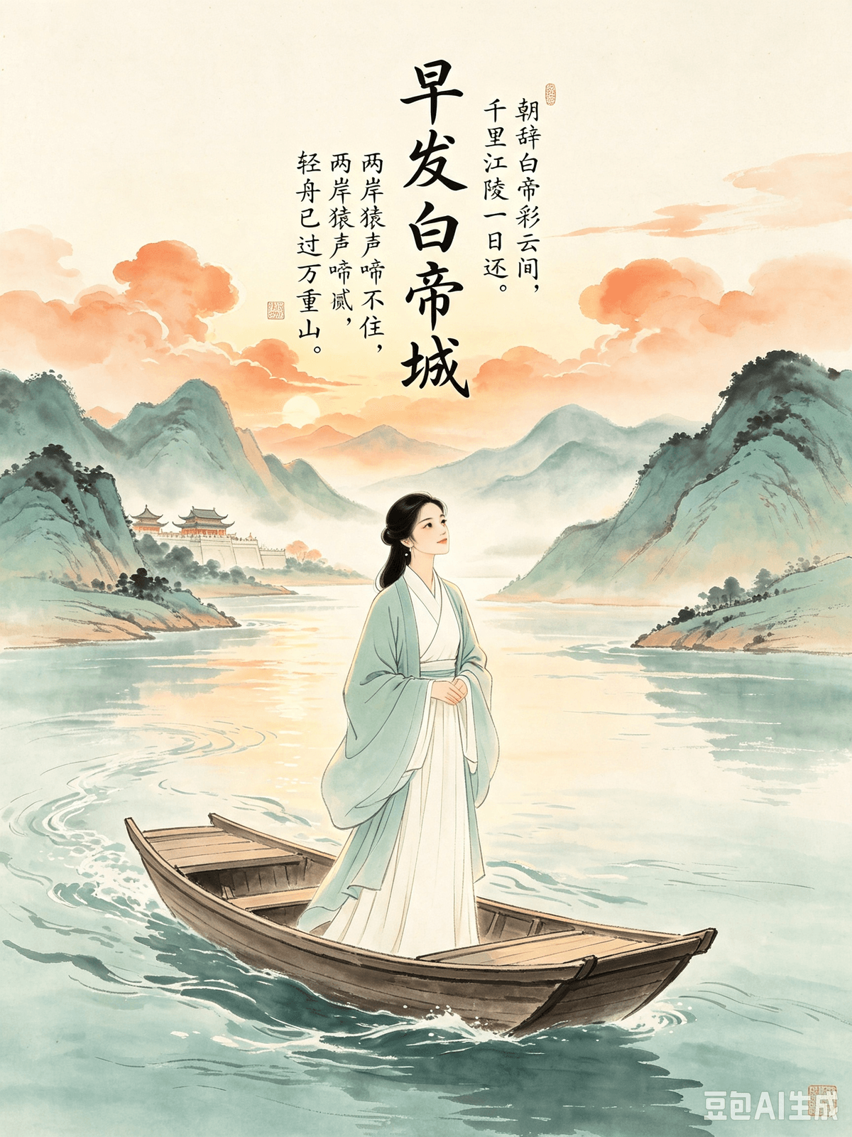 Tang Dynasty Poetic Healing: Erasing Modern Mental Friction and Cultivating a Life of Ease Chapter 5: Li Bai’s Early Departure from Baidi Castle — Letting Go of the Past, Traveling Light, and Enjoying a Relaxed State of Mind I. The Original Poem Early Departure from Baidi Castle (早发白帝城) Leaving Baidi Castle at dawn amidst the colorful clouds, A thousand miles to Jiangling returned in a single day. The monkeys on both banks cry out without ceasing, But my light skiff has already slipped past ten thousand mountains. II. Poetic Insight This poem is Li Bai’s masterpiece of ultimate release, written after an incredible life turnaround. The historical context is highly relatable: Li Bai was once embroiled in court politics, exiled to the remote region of Yelang, and forced to carry the weight of false accusations, a ruined future, and half a lifetime of grievances. He was bound by past mistakes, regrets, and failures, traveling in a state of profound distress. However, upon reaching Baidi Castle, an imperial pardon was declared. Instantly absolved and free, his years of accumulated bitterness, guilt, fear, and resentment evaporated. He immediately boarded a boat eastward and penned this timeless poem of liberation. Every word in this poem breathes liberation. Its core message is to release the shackles of the past, allow yourself to turn the page, and rush toward a completely new life. Bidding farewell to the mountain city at dawn with colorful clouds as his companion, his boat travels at incredible speed, covering a thousand miles of water in a flash. The cries of the monkeys echo from the banks, yet they cannot hold the boat back. A tiny, light skiff effortlessly glides past ten thousand overlapping mountains. Here, the "mountains" symbolize the suffering, regrets, mistakes, and pain of the past; the "light skiff" represents the true self once it has let go of obsessive attachments. Li Bai does not look back at his past injustices, nor does he agonize over past gains and losses or wallow in his suffering. He chooses to stride forward, making a clean break with an unbearable history. Refusing to look back, refusing to hold onto attachments, and refusing to ruminate—this is the best way to heal old wounds and the ultimate mental framework for breaking free from the paralyzing cycle of retrospective rumination. III. Real-World Application As a mindset consultant, I frequently observe that the hardest thing for modern people to heal from is rarely their present hardship; it is the relentless, retrospective mental friction of the past. We constantly ruminate: regretting a past career move, agonizing over words spoken in anger, mourning what we could have done better in a failed relationship, kicking ourselves for missed opportunities at work, or obsessing over past hurts. Outwardly, we function normally during the day, but at night, we obsessively replay our history, tormenting ourselves with endless "what ifs." By carrying the heavy baggage of the past, our steps forward become exhausting, making it impossible to feel a sense of ease in the present. This poem is the ultimate antidote for retrospective anxiety and obsessive attachment to the past, offering three core principles for emotional release: 1. Accept the Irreversible and Stop Hypothetical Regret: Life has no "restart" button. Every choice you made and everything you encountered was the best possible outcome based on your level of awareness at that time. Stop blaming your past self—whether you were ignorant or impulsive, surviving to this moment is a triumph in itself. Drop the obsessive "what if" scenarios. 2. Separate Experience from Baggage: Your past experiences build your character, but they do not need to become a lifelong burden. The injustices you suffered, the mistakes you made, and the people or things you lost belong to a time that has already passed. Do not drag them into your present life. Many people feel exhausted not because their current life is too difficult, but simply because they refuse to let go of the past. 3. Develop the Ability to "Turn the Page" and Cultivate a "Light Skiff" Mindset: Life always moves forward, and every chapter can be turned. Workplace errors, interpersonal rifts, romantic separations, and unfulfilled wishes are merely temporary phases, not lifetime sentences. You do not need to remain entangled with your history or endlessly try to prove who was right and who was wrong. When you let go of your obsessive attachments, your mind becomes incredibly light. When you are finally willing to drop the weight of your past, there will be no mountains left to block your heart. Unload your psychological baggage, face your current days lightly, and you will naturally attain a free, unconstrained, and deeply relaxed state of mind. Guérison poétique sous la dynastie Tang : Effacer les tensions mentales modernes et cultiver la sérénité Chapitre 5 : Le départ matinal de Li Bai du château de Baidi — Se libérer du passé, voyager léger et goûter à la paix intérieure I. Le poème original Départ matinal du château de Baidi (早发白帝城) Quittant le château de Baidi à l'aube, au milieu des nuages multicolores, Mille lieues parcourues jusqu'à Jiangling en un seul jour. Les singes, sur les deux rives, hurlent sans cesse, Mais ma barque légère a déjà franchi dix mille montagnes. II. Perspective poétique Ce poème est le chef-d'œuvre de Li Bai, expression de sa libération ultime, écrit après un incroyable bouleversement de vie. Le contexte historique est très parlant : Li Bai fut jadis pris dans les intrigues de la cour, exilé dans la région reculée de Yelang, et contraint de porter le poids de fausses accusations, d'un avenir brisé et de la moitié d'une vie de rancœurs. Il était prisonnier de ses erreurs, regrets et échecs passés, voyageant dans un profond désarroi. Cependant, à son arrivée au château de Baidi, une grâce impériale lui fut accordée. Instantanément absous et libre, ses années d'amertume, de culpabilité, de peur et de ressentiment accumulés s'évaporèrent. Il embarqua aussitôt sur un bateau en direction de l'est et composa ce poème intemporel de libération. Chaque mot de ce poème respire la libération. Son message central est de se libérer des chaînes du passé, de se permettre de tourner la page et de se précipiter vers une vie entièrement nouvelle. Faisant ses adieux à la cité montagnarde à l'aube, avec des nuages colorés pour compagnons, son bateau file à une vitesse incroyable, parcourant mille kilomètres d'eau en un éclair. Les cris des singes résonnent sur les rives, mais ils ne peuvent retenir le bateau. Une petite barque légère glisse sans effort entre des milliers de montagnes qui se chevauchent. Ici, les « montagnes » symbolisent la souffrance, les regrets, les erreurs et la douleur du passé ; La « barque légère » représente le véritable soi une fois libéré des attachements obsessionnels. Li Bai ne se retourne pas sur les injustices de son passé, ne s'attarde pas sur ses gains et ses pertes passés, ni ne se complaît dans sa souffrance. Il choisit d'avancer, rompant définitivement avec un passé insupportable. Refuser de regarder en arrière, refuser de s'accrocher aux attachements, refuser de ruminer : voilà le meilleur moyen de guérir les vieilles blessures et le cadre mental ultime pour se libérer du cycle paralysant de la rumination rétrospective. III. Application concrète En tant que consultante en développement personnel, j'observe fréquemment que le plus difficile pour les gens modernes est rarement de guérir de leurs difficultés actuelles ; c'est le frottement mental incessant et rétrospectif du passé. Nous ruminons constamment : regrettant un choix de carrière passé, nous tourmentant à cause de paroles prononcées sous le coup de la colère, déplorant ce que nous aurions pu mieux faire dans une relation ratée, nous reprochant des opportunités manquées au travail, ou nous obsédant sur des blessures passées. Extérieurement, nous fonctionnons normalement le jour, mais la nuit, nous repassons sans cesse notre passé en boucle, nous tourmentant d'innombrables « et si… ». Portant le lourd fardeau du passé, nos pas deviennent épuisants, nous empêchant de ressentir la moindre sérénité au présent. Ce poème est l'antidote ultime à l'angoisse rétrospective et à l'attachement obsessionnel au passé, offrant trois principes fondamentaux pour une libération émotionnelle : 1. Accepter l'irréversible et mettre fin aux regrets hypothétiques : La vie n'a pas de bouton « recommencer ». Chaque choix que vous avez fait et chaque expérience que vous avez vécue était le meilleur résultat possible compte tenu de votre niveau de conscience à ce moment-là. Cessez de blâmer votre ancien vous ; que vous ayez été ignorant ou impulsif, survivre jusqu'à présent est une victoire en soi. Abandonnez les scénarios obsessionnels du « et si… ». 2. Distinguer l'expérience du fardeau : Vos expériences passées forgent votre caractère, mais elles ne doivent pas devenir un poids pour la vie. Les injustices subies, les erreurs commises et les personnes ou choses perdues appartiennent à un passé révolu. Ne les laissez pas s'immiscer dans votre présent. Nombreux sont ceux qui se sentent épuisés non pas parce que leur vie actuelle est trop difficile, mais simplement parce qu'ils refusent de se détacher du passé. 3. Apprenez à tourner la page et à adopter un état d'esprit léger : la vie avance sans cesse et chaque chapitre peut être résolu. Les erreurs professionnelles, les conflits relationnels, les ruptures amoureuses et les désirs inassouvis ne sont que des phases temporaires, et non des condamnations à perpétuité. Inutile de rester prisonnier de votre passé ni de chercher sans cesse à prouver qui avait raison et qui avait tort. En vous libérant de vos attachements obsessionnels, votre esprit s'allège considérablement. Lorsque vous serez enfin prêt à vous délester du poids du passé, plus aucun obstacle ne viendra entraver votre cœur. Débarrassez-vous de votre fardeau psychologique, abordez le présent avec légèreté et vous atteindrez naturellement un état d'esprit libre, serein et profondément détendu. Tang Dynasty Poetic Healing: Erasing Modern Mental Friction and Cultivating a Life of Ease Chapter 5: Li Bai’s Early Departure from Baidi Castle — Letting Go of the Past, Traveling Light, and Enjoying a Relaxed State of Mind I. The Original Poem Early Departure from Baidi Castle (早发白帝城) Leaving Baidi Castle at dawn amidst the colorful clouds, A thousand miles to Jiangling returned in a single day. The monkeys on both banks cry out without ceasing, But my light skiff has already slipped past ten thousand mountains. II. Poetic Insight This poem is Li Bai’s masterpiece of ultimate release, written after an incredible life turnaround. The historical context is highly relatable: Li Bai was once embroiled in court politics, exiled to the remote region of Yelang, and forced to carry the weight of false accusations, a ruined future, and half a lifetime of grievances. He was bound by past mistakes, regrets, and failures, traveling in a state of profound distress. However, upon reaching Baidi Castle, an imperial pardon was declared. Instantly absolved and free, his years of accumulated bitterness, guilt, fear, and resentment evaporated. He immediately boarded a boat eastward and penned this timeless poem of liberation. Every word in this poem breathes liberation. Its core message is to release the shackles of the past, allow yourself to turn the page, and rush toward a completely new life. Bidding farewell to the mountain city at dawn with colorful clouds as his companion, his boat travels at incredible speed, covering a thousand miles of water in a flash. The cries of the monkeys echo from the banks, yet they cannot hold the boat back. A tiny, light skiff effortlessly glides past ten thousand overlapping mountains. Here, the "mountains" symbolize the suffering, regrets, mistakes, and pain of the past; the "light skiff" represents the true self once it has let go of obsessive attachments. Li Bai does not look back at his past injustices, nor does he agonize over past gains and losses or wallow in his suffering. He chooses to stride forward, making a clean break with an unbearable history. Refusing to look back, refusing to hold onto attachments, and refusing to ruminate—this is the best way to heal old wounds and the ultimate mental framework for breaking free from the paralyzing cycle of retrospective rumination. III. Real-World Application As a mindset consultant, I frequently observe that the hardest thing for modern people to heal from is rarely their present hardship; it is the relentless, retrospective mental friction of the past. We constantly ruminate: regretting a past career move, agonizing over words spoken in anger, mourning what we could have done better in a failed relationship, kicking ourselves for missed opportunities at work, or obsessing over past hurts. Outwardly, we function normally during the day, but at night, we obsessively replay our history, tormenting ourselves with endless "what ifs." By carrying the heavy baggage of the past, our steps forward become exhausting, making it impossible to feel a sense of ease in the present. This poem is the ultimate antidote for retrospective anxiety and obsessive attachment to the past, offering three core principles for emotional release: 1. Accept the Irreversible and Stop Hypothetical Regret: Life has no "restart" button. Every choice you made and everything you encountered was the best possible outcome based on your level of awareness at that time. Stop blaming your past self—whether you were ignorant or impulsive, surviving to this moment is a triumph in itself. Drop the obsessive "what if" scenarios. 2. Separate Experience from Baggage: Your past experiences build your character, but they do not need to become a lifelong burden. The injustices you suffered, the mistakes you made, and the people or things you lost belong to a time that has already passed. Do not drag them into your present life. Many people feel exhausted not because their current life is too difficult, but simply because they refuse to let go of the past. 3. Develop the Ability to "Turn the Page" and Cultivate a "Light Skiff" Mindset: Life always moves forward, and every chapter can be turned. Workplace errors, interpersonal rifts, romantic separations, and unfulfilled wishes are merely temporary phases, not lifetime sentences. You do not need to remain entangled with your history or endlessly try to prove who was right and who was wrong. When you let go of your obsessive attachments, your mind becomes incredibly light. When you are finally willing to drop the weight of your past, there will be no mountains left to block your heart. Unload your psychological baggage, face your current days lightly, and you will naturally attain a free, unconstrained, and deeply relaxed state of mind. Guérison poétique sous la dynastie Tang : Effacer les tensions mentales modernes et cultiver la sérénité Chapitre 5 : Le départ matinal de Li Bai du château de Baidi — Se libérer du passé, voyager léger et goûter à la paix intérieure I. Le poème original Départ matinal du château de Baidi (早发白帝城) Quittant le château de Baidi à l'aube, au milieu des nuages multicolores, Mille lieues parcourues jusqu'à Jiangling en un seul jour. Les singes, sur les deux rives, hurlent sans cesse, Mais ma barque légère a déjà franchi dix mille montagnes. II. Perspective poétique Ce poème est le chef-d'œuvre de Li Bai, expression de sa libération ultime, écrit après un incroyable bouleversement de vie. Le contexte historique est très parlant : Li Bai fut jadis pris dans les intrigues de la cour, exilé dans la région reculée de Yelang, et contraint de porter le poids de fausses accusations, d'un avenir brisé et de la moitié d'une vie de rancœurs. Il était prisonnier de ses erreurs, regrets et échecs passés, voyageant dans un profond désarroi. Cependant, à son arrivée au château de Baidi, une grâce impériale lui fut accordée. Instantanément absous et libre, ses années d'amertume, de culpabilité, de peur et de ressentiment accumulés s'évaporèrent. Il embarqua aussitôt sur un bateau en direction de l'est et composa ce poème intemporel de libération. Chaque mot de ce poème respire la libération. Son message central est de se libérer des chaînes du passé, de se permettre de tourner la page et de se précipiter vers une vie entièrement nouvelle. Faisant ses adieux à la cité montagnarde à l'aube, avec des nuages colorés pour compagnons, son bateau file à une vitesse incroyable, parcourant mille kilomètres d'eau en un éclair. Les cris des singes résonnent sur les rives, mais ils ne peuvent retenir le bateau. Une petite barque légère glisse sans effort entre des milliers de montagnes qui se chevauchent. Ici, les « montagnes » symbolisent la souffrance, les regrets, les erreurs et la douleur du passé ; La « barque légère » représente le véritable soi une fois libéré des attachements obsessionnels. Li Bai ne se retourne pas sur les injustices de son passé, ne s'attarde pas sur ses gains et ses pertes passés, ni ne se complaît dans sa souffrance. Il choisit d'avancer, rompant définitivement avec un passé insupportable. Refuser de regarder en arrière, refuser de s'accrocher aux attachements, refuser de ruminer : voilà le meilleur moyen de guérir les vieilles blessures et le cadre mental ultime pour se libérer du cycle paralysant de la rumination rétrospective. III. Application concrète En tant que consultante en développement personnel, j'observe fréquemment que le plus difficile pour les gens modernes est rarement de guérir de leurs difficultés actuelles ; c'est le frottement mental incessant et rétrospectif du passé. Nous ruminons constamment : regrettant un choix de carrière passé, nous tourmentant à cause de paroles prononcées sous le coup de la colère, déplorant ce que nous aurions pu mieux faire dans une relation ratée, nous reprochant des opportunités manquées au travail, ou nous obsédant sur des blessures passées. Extérieurement, nous fonctionnons normalement le jour, mais la nuit, nous repassons sans cesse notre passé en boucle, nous tourmentant d'innombrables « et si… ». Portant le lourd fardeau du passé, nos pas deviennent épuisants, nous empêchant de ressentir la moindre sérénité au présent. Ce poème est l'antidote ultime à l'angoisse rétrospective et à l'attachement obsessionnel au passé, offrant trois principes fondamentaux pour une libération émotionnelle : 1. Accepter l'irréversible et mettre fin aux regrets hypothétiques : La vie n'a pas de bouton « recommencer ». Chaque choix que vous avez fait et chaque expérience que vous avez vécue était le meilleur résultat possible compte tenu de votre niveau de conscience à ce moment-là. Cessez de blâmer votre ancien vous ; que vous ayez été ignorant ou impulsif, survivre jusqu'à présent est une victoire en soi. Abandonnez les scénarios obsessionnels du « et si… ». 2. Distinguer l'expérience du fardeau : Vos expériences passées forgent votre caractère, mais elles ne doivent pas devenir un poids pour la vie. Les injustices subies, les erreurs commises et les personnes ou choses perdues appartiennent à un passé révolu. Ne les laissez pas s'immiscer dans votre présent. Nombreux sont ceux qui se sentent épuisés non pas parce que leur vie actuelle est trop difficile, mais simplement parce qu'ils refusent de se détacher du passé. 3. Apprenez à tourner la page et à adopter un état d'esprit léger : la vie avance sans cesse et chaque chapitre peut être résolu. Les erreurs professionnelles, les conflits relationnels, les ruptures amoureuses et les désirs inassouvis ne sont que des phases temporaires, et non des condamnations à perpétuité. Inutile de rester prisonnier de votre passé ni de chercher sans cesse à prouver qui avait raison et qui avait tort. En vous libérant de vos attachements obsessionnels, votre esprit s'allège considérablement. Lorsque vous serez enfin prêt à vous délester du poids du passé, plus aucun obstacle ne viendra entraver votre cœur. Débarrassez-vous de votre fardeau psychologique, abordez le présent avec légèreté et vous atteindrez naturellement un état d'esprit libre, serein et profondément détendu.