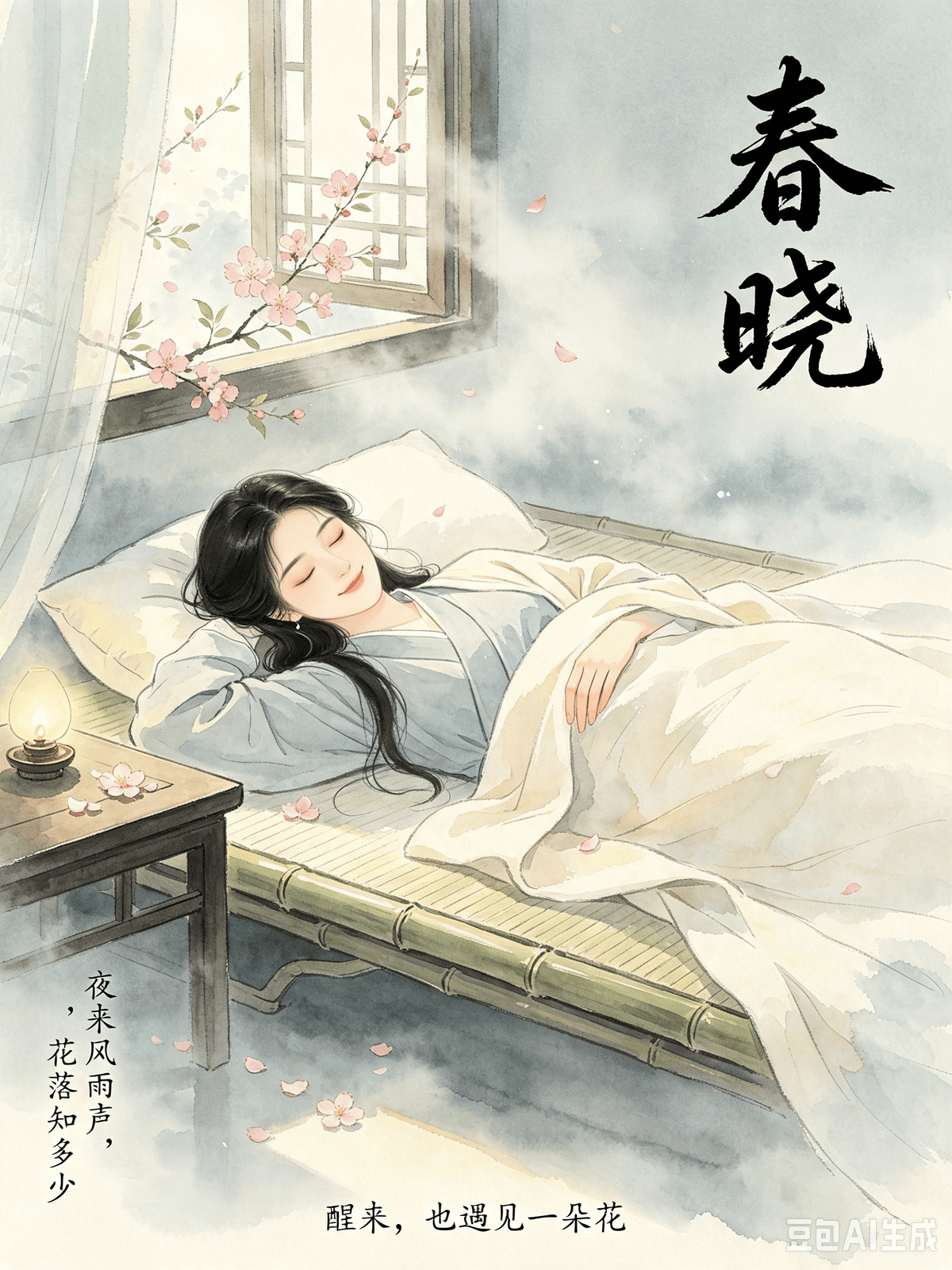 Tang Dynasty Poetic Healing: Erasing Modern Mental Friction and Cultivating a Life of Ease Meng Haoran’s Spring Dawn — Discovering Everyday Poetry, Embracing the Ordinary, and Enjoying Simple Joys I. The Original Poem Spring Dawn (春晓) Sleeping in spring, unaware of the dawn, Everywhere I hear the birds singing. Last night, the sound of wind and rain, Who knows how many blossoms have fallen? II. Poetic Insight This is the most rustic and healing morning poem of the High Tang era. It contains no profound philosophical depths or grand patriotic sentiments; it simply captures Meng Haoran’s spontaneous morning reflections. After a deep spring slumber, he wakes to the breaking dawn and the crisp chirping of birds all around him. Recalling the rustling wind and rain of the previous night, he wonders how many petals have fallen in his courtyard. The poet does not exhibit pessimistic sorrow over the fallen flowers, nor does he lament the impermanence of the world or the fleeting nature of beauty. He simply and peacefully accepts the morning scene, the storm, the fallen petals, and the shifting of day and night. He casually feels the poetry woven into daily life and calmly embraces the ordinary. The minimalist core of this poem is about accepting the ordinary and unpredictable nature of life, acknowledging that beautiful things experience wear and tear, letting go of the demand for perfection, and enjoying simple, readily available pleasures. Most people today disdain the plainness of daily life; they crave grand, spectacular, and highlight-filled lives. They detest mundane meals, repetitive work, and ordinary days, equating "ordinary" with "mediocre" and "average" with "failure." Unwilling to accept their current reality and obsessing over a highlight-reel life, they breed anxiety and self-loathing. Meng Haoran, however, finds peace in the fragmented moments of the morning. He accepts the flaw of the fallen petals scattered by the storm and loves his grounded daily routine. He understands that for the vast majority of people, life is ultimately made up of ordinary, mundane moments. Only by embracing the ordinary can we truly embrace happiness. III. Real-World Application As a mindset consultant, I frequently encounter a high-incidence emotional struggle: the anxiety of being ordinary. People are exhausted by repetitive commutes, monotonous work, trivial chores, and plain days. They resent their own average talents, ordinary lives, and mundane existence while envying the glowing, smooth-sailing lives of others. Despising the day-in, day-out grind but feeling powerless to change their reality, they end up rejecting their present selves. With their eyes aimed too high and their hands unwilling to do the work, they become chronically restless. Unable to adapt to an ordinary life, they can never enjoy the present moment, trapping themselves in endless mental friction. Spring Dawn cures the anxiety of being ordinary and serves as the perfect daily self-healing guide. Here are three actionable mindset shifts: 1. Make Peace with the Ordinary: The vast majority of people in this world will live ordinary lives from beginning to end. Having no earth-shattering career or blindingly brilliant life—simply eating three meals a day across the four seasons and living stably—is the norm. Being ordinary is not a fault; refusing to accept it is a mindset trap. You do not need to invalidate your average self or resent your mundane life. Acknowledging your ordinary talents and plain life is the first step to stopping mental friction. 2. Accept Life's Imperfections: The overnight storm and the morning's fallen petals represent the inevitable wear and tear on beautiful things. Life is the same; it will never be 100% complete. Minor regrets, daily flaws, and personal shortcomings are normal states of being. Do not demand absolute perfection in everything. 3. Unearth Everyday Poetry and Enjoy Minimalist Happiness: Joy never requires an expensive price tag. A morning breeze, birdsong, a solid night of sleep, or clear weather are all free, healing elements of life. Let go of the obsession with a highlight-reel life and stop envying others. Cultivate your own ordinary days, perceive the fragmented poetry around you, and cherish your stable, simple life. When you stop comparing, agonizing, and envying, you will anchor your heart in the present, find your own amusement, and easily sustain a simple, lasting sense of happiness. La guérison par la poésie sous la dynastie Tang : apaiser les tensions mentales modernes et cultiver une vie sereine « L’Aube printanière » de Meng Haoran : découvrir la poésie du quotidien, embrasser l’ordinaire et savourer les joies simples I. Le poème original L’Aube printanière (春晓) : Au printemps, je dors sans voir l’aube poindre ; de toutes parts, j’entends le chant des oiseaux. Cette nuit, le vent et la pluie ont soufflé ; qui sait combien de fleurs sont tombées ? II. Regard poétique C’est sans doute le poème matinal le plus champêtre et le plus apaisant de l’apogée de la dynastie Tang. Il ne recèle ni profondeur philosophique abyssale ni grand sentiment patriotique ; il saisit simplement les pensées spontanées de Meng Haoran au réveil. Après un sommeil printanier réparateur, il s’éveille alors que l’aube se lève et que les oiseaux gazouillent joyeusement autour de lui. Se remémorant le vent et la pluie de la veille, il s’interroge sur le nombre de pétales tombés dans sa cour. Le poète ne cède ni à la tristesse face aux fleurs tombées, ni aux lamentations sur l’impermanence du monde ou le caractère éphémère de la beauté. Il accepte avec simplicité et sérénité la scène matinale, la tempête, les pétales au sol et l’alternance du jour et de la nuit. Il perçoit naturellement la poésie tissée dans le quotidien et embrasse paisiblement l’ordinaire. L’essence minimaliste de ce poème réside dans l’acceptation de la nature ordinaire et imprévisible de la vie : reconnaître que les belles choses s’usent, renoncer à exiger la perfection et savourer des plaisirs simples et accessibles. Aujourd’hui, beaucoup méprisent la banalité du quotidien ; ils aspirent à une vie grandiose, spectaculaire, jalonnée de moments forts. Ils détestent les repas ordinaires, le travail répétitif et les journées banales, assimilant « ordinaire » à « médiocre » et « moyen » à « échec ». Refusant d’accepter leur réalité actuelle et obsédés par l’idée d’une vie faite uniquement de moments d’exception, ils nourrissent anxiété et détestation de soi. Meng Haoran, en revanche, trouve la paix dans les instants fragmentés du matin. Il accepte l’imperfection des pétales dispersés par la tempête et chérit sa routine quotidienne bien ancrée. Il comprend que, pour la grande majorité des gens, la vie est ultimement composée de moments ordinaires et banals. Ce n’est qu’en embrassant l’ordinaire que nous pouvons véritablement embrasser le bonheur. III. Application concrète En tant que consultant en état d’esprit, je rencontre fréquemment une difficulté émotionnelle très répandue : l’angoisse d’être ordinaire. Les gens sont épuisés par les trajets répétitifs, le travail monotone, les corvées banales et le quotidien sans éclat. Ils en veulent à leurs talents ordinaires et à leur vie banale, tout en enviant l'existence radieuse et sans accroc des autres. Détestant cette routine sans fin mais se sentant impuissants à changer leur réalité, ils finissent par rejeter qui ils sont aujourd'hui. Avec des aspirations démesurées et une réticence à fournir les efforts nécessaires, ils sont en proie à une agitation chronique. Incapables de s'adapter à une vie ordinaire, ils ne parviennent jamais à savourer l'instant présent, s'enfermant dans un conflit intérieur perpétuel. *Spring Dawn* apaise l'angoisse de la banalité et constitue un guide idéal pour une guérison intérieure au quotidien. Voici trois changements d'état d'esprit concrets : 1. Faire la paix avec l'ordinaire : La grande majorité des gens mèneront une vie ordinaire, du début à la fin. Ne pas avoir une carrière spectaculaire ou une vie éblouissante — mais simplement prendre trois repas par jour au fil des saisons et vivre dans la stabilité — est la norme. Être ordinaire n'est pas un défaut ; refuser de l'accepter est un piège mental. Il est inutile de dénigrer votre nature ordinaire ou de regretter la banalité de votre vie. Reconnaître vos talents modestes et votre vie simple est la première étape pour mettre fin à ce conflit intérieur. 2. Accepter les imperfections de la vie : La tempête nocturne et les pétales tombés au matin illustrent l'usure inévitable des belles choses. Il en va de même pour la vie : elle ne sera jamais parfaite à 100 %. Les petits regrets, les défauts du quotidien et les imperfections personnelles font partie intégrante de l'existence. N'exigez pas une perfection absolue en toutes choses. 3. Découvrir la poésie du quotidien et savourer un bonheur minimaliste : La joie n'a pas de prix. Une brise matinale, le chant des oiseaux, une bonne nuit de sommeil ou un ciel dégagé sont autant d'éléments gratuits et bienfaisants de la vie. Libérez-vous de l'obsession d'une vie faite uniquement de moments forts et cessez d'envier les autres. Cultivez vos journées ordinaires, percevez la poésie qui vous entoure et chérissez votre vie stable et simple. En cessant de comparer, de vous tourmenter et d'envier autrui, vous ancrerez votre cœur dans le présent, trouverez vos propres sources de joie et entretiendrez aisément un bonheur simple et durable. Tang Dynasty Poetic Healing: Erasing Modern Mental Friction and Cultivating a Life of Ease Meng Haoran’s Spring Dawn — Discovering Everyday Poetry, Embracing the Ordinary, and Enjoying Simple Joys I. The Original Poem Spring Dawn (春晓) Sleeping in spring, unaware of the dawn, Everywhere I hear the birds singing. Last night, the sound of wind and rain, Who knows how many blossoms have fallen? II. Poetic Insight This is the most rustic and healing morning poem of the High Tang era. It contains no profound philosophical depths or grand patriotic sentiments; it simply captures Meng Haoran’s spontaneous morning reflections. After a deep spring slumber, he wakes to the breaking dawn and the crisp chirping of birds all around him. Recalling the rustling wind and rain of the previous night, he wonders how many petals have fallen in his courtyard. The poet does not exhibit pessimistic sorrow over the fallen flowers, nor does he lament the impermanence of the world or the fleeting nature of beauty. He simply and peacefully accepts the morning scene, the storm, the fallen petals, and the shifting of day and night. He casually feels the poetry woven into daily life and calmly embraces the ordinary. The minimalist core of this poem is about accepting the ordinary and unpredictable nature of life, acknowledging that beautiful things experience wear and tear, letting go of the demand for perfection, and enjoying simple, readily available pleasures. Most people today disdain the plainness of daily life; they crave grand, spectacular, and highlight-filled lives. They detest mundane meals, repetitive work, and ordinary days, equating "ordinary" with "mediocre" and "average" with "failure." Unwilling to accept their current reality and obsessing over a highlight-reel life, they breed anxiety and self-loathing. Meng Haoran, however, finds peace in the fragmented moments of the morning. He accepts the flaw of the fallen petals scattered by the storm and loves his grounded daily routine. He understands that for the vast majority of people, life is ultimately made up of ordinary, mundane moments. Only by embracing the ordinary can we truly embrace happiness. III. Real-World Application As a mindset consultant, I frequently encounter a high-incidence emotional struggle: the anxiety of being ordinary. People are exhausted by repetitive commutes, monotonous work, trivial chores, and plain days. They resent their own average talents, ordinary lives, and mundane existence while envying the glowing, smooth-sailing lives of others. Despising the day-in, day-out grind but feeling powerless to change their reality, they end up rejecting their present selves. With their eyes aimed too high and their hands unwilling to do the work, they become chronically restless. Unable to adapt to an ordinary life, they can never enjoy the present moment, trapping themselves in endless mental friction. Spring Dawn cures the anxiety of being ordinary and serves as the perfect daily self-healing guide. Here are three actionable mindset shifts: 1. Make Peace with the Ordinary: The vast majority of people in this world will live ordinary lives from beginning to end. Having no earth-shattering career or blindingly brilliant life—simply eating three meals a day across the four seasons and living stably—is the norm. Being ordinary is not a fault; refusing to accept it is a mindset trap. You do not need to invalidate your average self or resent your mundane life. Acknowledging your ordinary talents and plain life is the first step to stopping mental friction. 2. Accept Life's Imperfections: The overnight storm and the morning's fallen petals represent the inevitable wear and tear on beautiful things. Life is the same; it will never be 100% complete. Minor regrets, daily flaws, and personal shortcomings are normal states of being. Do not demand absolute perfection in everything. 3. Unearth Everyday Poetry and Enjoy Minimalist Happiness: Joy never requires an expensive price tag. A morning breeze, birdsong, a solid night of sleep, or clear weather are all free, healing elements of life. Let go of the obsession with a highlight-reel life and stop envying others. Cultivate your own ordinary days, perceive the fragmented poetry around you, and cherish your stable, simple life. When you stop comparing, agonizing, and envying, you will anchor your heart in the present, find your own amusement, and easily sustain a simple, lasting sense of happiness. La guérison par la poésie sous la dynastie Tang : apaiser les tensions mentales modernes et cultiver une vie sereine « L’Aube printanière » de Meng Haoran : découvrir la poésie du quotidien, embrasser l’ordinaire et savourer les joies simples I. Le poème original L’Aube printanière (春晓) : Au printemps, je dors sans voir l’aube poindre ; de toutes parts, j’entends le chant des oiseaux. Cette nuit, le vent et la pluie ont soufflé ; qui sait combien de fleurs sont tombées ? II. Regard poétique C’est sans doute le poème matinal le plus champêtre et le plus apaisant de l’apogée de la dynastie Tang. Il ne recèle ni profondeur philosophique abyssale ni grand sentiment patriotique ; il saisit simplement les pensées spontanées de Meng Haoran au réveil. Après un sommeil printanier réparateur, il s’éveille alors que l’aube se lève et que les oiseaux gazouillent joyeusement autour de lui. Se remémorant le vent et la pluie de la veille, il s’interroge sur le nombre de pétales tombés dans sa cour. Le poète ne cède ni à la tristesse face aux fleurs tombées, ni aux lamentations sur l’impermanence du monde ou le caractère éphémère de la beauté. Il accepte avec simplicité et sérénité la scène matinale, la tempête, les pétales au sol et l’alternance du jour et de la nuit. Il perçoit naturellement la poésie tissée dans le quotidien et embrasse paisiblement l’ordinaire. L’essence minimaliste de ce poème réside dans l’acceptation de la nature ordinaire et imprévisible de la vie : reconnaître que les belles choses s’usent, renoncer à exiger la perfection et savourer des plaisirs simples et accessibles. Aujourd’hui, beaucoup méprisent la banalité du quotidien ; ils aspirent à une vie grandiose, spectaculaire, jalonnée de moments forts. Ils détestent les repas ordinaires, le travail répétitif et les journées banales, assimilant « ordinaire » à « médiocre » et « moyen » à « échec ». Refusant d’accepter leur réalité actuelle et obsédés par l’idée d’une vie faite uniquement de moments d’exception, ils nourrissent anxiété et détestation de soi. Meng Haoran, en revanche, trouve la paix dans les instants fragmentés du matin. Il accepte l’imperfection des pétales dispersés par la tempête et chérit sa routine quotidienne bien ancrée. Il comprend que, pour la grande majorité des gens, la vie est ultimement composée de moments ordinaires et banals. Ce n’est qu’en embrassant l’ordinaire que nous pouvons véritablement embrasser le bonheur. III. Application concrète En tant que consultant en état d’esprit, je rencontre fréquemment une difficulté émotionnelle très répandue : l’angoisse d’être ordinaire. Les gens sont épuisés par les trajets répétitifs, le travail monotone, les corvées banales et le quotidien sans éclat. Ils en veulent à leurs talents ordinaires et à leur vie banale, tout en enviant l'existence radieuse et sans accroc des autres. Détestant cette routine sans fin mais se sentant impuissants à changer leur réalité, ils finissent par rejeter qui ils sont aujourd'hui. Avec des aspirations démesurées et une réticence à fournir les efforts nécessaires, ils sont en proie à une agitation chronique. Incapables de s'adapter à une vie ordinaire, ils ne parviennent jamais à savourer l'instant présent, s'enfermant dans un conflit intérieur perpétuel. *Spring Dawn* apaise l'angoisse de la banalité et constitue un guide idéal pour une guérison intérieure au quotidien. Voici trois changements d'état d'esprit concrets : 1. Faire la paix avec l'ordinaire : La grande majorité des gens mèneront une vie ordinaire, du début à la fin. Ne pas avoir une carrière spectaculaire ou une vie éblouissante — mais simplement prendre trois repas par jour au fil des saisons et vivre dans la stabilité — est la norme. Être ordinaire n'est pas un défaut ; refuser de l'accepter est un piège mental. Il est inutile de dénigrer votre nature ordinaire ou de regretter la banalité de votre vie. Reconnaître vos talents modestes et votre vie simple est la première étape pour mettre fin à ce conflit intérieur. 2. Accepter les imperfections de la vie : La tempête nocturne et les pétales tombés au matin illustrent l'usure inévitable des belles choses. Il en va de même pour la vie : elle ne sera jamais parfaite à 100 %. Les petits regrets, les défauts du quotidien et les imperfections personnelles font partie intégrante de l'existence. N'exigez pas une perfection absolue en toutes choses. 3. Découvrir la poésie du quotidien et savourer un bonheur minimaliste : La joie n'a pas de prix. Une brise matinale, le chant des oiseaux, une bonne nuit de sommeil ou un ciel dégagé sont autant d'éléments gratuits et bienfaisants de la vie. Libérez-vous de l'obsession d'une vie faite uniquement de moments forts et cessez d'envier les autres. Cultivez vos journées ordinaires, percevez la poésie qui vous entoure et chérissez votre vie stable et simple. En cessant de comparer, de vous tourmenter et d'envier autrui, vous ancrerez votre cœur dans le présent, trouverez vos propres sources de joie et entretiendrez aisément un bonheur simple et durable.