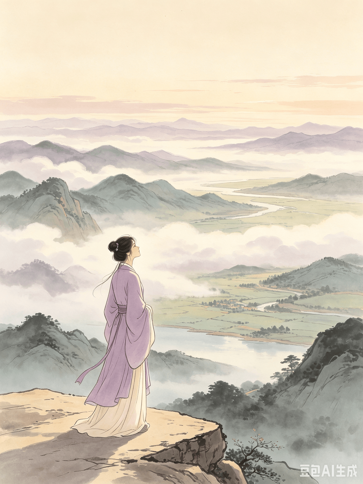 Ten Healing Poems from the Early Tang: Dissolving Overthinking, Cultivating a Relaxed Life Chapter 6: Chen Zi'ang's Ascending Youzhou Tower Song — Releasing Solitude, Embracing Smallness, Approaching Life's Grandeur with an Open Mind I. The Original Poem No ancients before me, no future ones after. Considering the vastness of Heaven and Earth, Alone I feel sorrowful, and tears fall. II. Interpretation Chen Zi'ang, accompanying the army on campaign, found his strategies for the nation unheeded, his talents unrecognized. Ascending the ancient Youzhou Tower, he gazed upon the boundless expanse of the world and penned this timeless expression of feeling. It is a work of emotional release that confronts loneliness, embraces one's own ordinariness, and dissolves self-centered obsessions. Looking across the river of history, the wise rulers who valued talent are long gone, and future patrons or confidantes are yet to be found. The vastness of Heaven and Earth stretches boundlessly, through eternal ages, while human life is fleeting and small. To stand alone, facing the world, with no one to empathize, no one to truly know you, and countless worries with nowhere to be spoken—at such a moment, sorrow wells up from the heart, finding release in tears. Many mistakenly believe this poem is steeped in sorrow, but it is, in fact, a sophisticated act of emotional self-healing. Chen Zi'ang did not force himself to be optimistic or suppress his feelings of loneliness. Instead, he openly embraced solitude, allowed his emotions to flow, and made peace with his own ordinariness. He stepped out of the narrow circle of personal gains and losses, viewing suffering from the vast perspective of the cosmos. Individual workplace grievances, interpersonal criticism, and life's disappointments are, in the face of eternal Heaven and Earth, merely fleeting smoke. Each person is born to walk alone; loneliness is life's fundamental color, and ordinariness is the common state of all beings. There's no need to resist the solitude of being alone, no need to obsess over being the center of attention. Acknowledge your smallness, accept that some things in life are beyond resolution, and let go of self-centered attachments. When you do, all grievances will be soothed by this grand cosmic perspective. III. Practical Application Today, high-frequency "loneliness-induced overthinking" manifests as: habitually falling into a state of "emo" when alone at night, feeling misunderstood and unsupported; experiencing a minor workplace grievance or criticism and believing fate is unfair, that the whole world is against you; resenting ordinariness, unable to accept average abilities, a mediocre salary, or a lifetime of anonymity; dwelling excessively on problems, magnifying personal suffering, feeling like the unluckiest person in the world. This leads to sensitivity, fragility, mental tension, a fear of being alone, and desperately trying to fit in to mask inner inferiority, which paradoxically leads to more fatigue and comparison-induced pain. This poem offers a "Perspective Healing Method": 1. Accept loneliness as an inherent life characteristic. Adults inherently walk alone throughout life; no one can fully empathize with another. Solitude is not desolation, but the best time for self-healing. There's no need to fear being alone at night; allow yourself to feel low and shed tears. 2. Broaden your perspective to shrink your troubles. Workplace grievances, gossip, temporary gains, and losses are insignificant in the grand scheme of a long life. There's no need to torment yourself over trifles. 3. Embrace your own ordinariness. The vast majority of people live ordinary lives. There's no need to force yourself to shine brilliantly; a stable, ordinary life is also fulfilling. 4. Stop self-exceptionalism. Don't magnify your own suffering; everyone faces difficulties. Cultivate a balanced mindset and lower your self-expectations. When you understand the vastness of Heaven and Earth, let go of self-centered attachments, and rise above trivial emotions, your perspective widens, and anxiety naturally shrinks. Dix poèmes de guérison du début de la dynastie Tang : Dissoudre le surmenage intellectuel, cultiver la sérénité Chapitre 6 : Le Chant de l’ascension de la tour Youzhou de Chen Zi’ang — Se libérer de la solitude, accepter sa propre simplicité, aborder la grandeur de la vie avec ouverture d’esprit I. Le poème original : Nul ancien avant moi, nul futur après moi. Contemplant l’immensité du Ciel et de la Terre, seul, je ressens de la tristesse et les larmes coulent. II. Interprétation : Chen Zi’ang, accompagnant l’armée en campagne, constata que ses stratégies pour la nation restaient lettre morte, ses talents méconnus. Gravissant l’antique tour Youzhou, il contempla l’immensité du monde et composa cette expression intemporelle de ses sentiments. C’est une œuvre de libération émotionnelle qui affronte la solitude, embrasse sa propre simplicité et dissout les obsessions égocentriques. En contemplant le fleuve de l'histoire, les sages souverains qui appréciaient le talent ont disparu depuis longtemps, et les futurs protecteurs et confidents restent à trouver. L'immensité du Ciel et de la Terre s'étend à l'infini, à travers les âges, tandis que la vie humaine est éphémère et insignifiante. Se retrouver seul face au monde, sans personne pour partager sa souffrance, sans personne pour vous connaître vraiment, avec d'innombrables soucis à qui se confier – à cet instant, la douleur jaillit du cœur et trouve son apaisement dans les larmes. Nombreux sont ceux qui croient à tort que ce poème est empreint de tristesse, mais il s'agit en réalité d'un acte subtil de guérison intérieure. Chen Zi'ang ne s'est pas forcé à l'optimisme ni n'a refoulé sa solitude. Au contraire, il a embrassé la solitude, laissé libre cours à ses émotions et accepté sa propre condition ordinaire. Il est sorti du cercle étroit des gains et des pertes personnels, et a contemplé la souffrance dans la perspective infinie du cosmos. Les griefs individuels au travail, les critiques interpersonnelles et les déceptions de la vie ne sont, face à l'éternité du Ciel et de la Terre, que fumée passagère. Chacun naît pour cheminer seul ; la solitude est l'essence même de la vie, et la banalité l'état commun à tous les êtres. Nul besoin de lutter contre la solitude, nul besoin d'être obsédé par le désir d'être le centre de l'attention. Reconnaissez votre petitesse, acceptez que certaines choses dans la vie soient insolubles et lâchez prise sur les attachements égocentriques. Alors, tous vos griefs s'apaiseront face à cette perspective cosmique grandiose. III. Application pratique. Aujourd'hui, la rumination induite par la solitude se manifeste par : une tendance à sombrer dans un état mélancolique lorsqu'on est seul le soir, un sentiment d'incompréhension et de manque de soutien ; la conviction, suite à un grief ou une critique mineure au travail, que le sort est injuste, que le monde entier est contre vous. Rejeter la banalité, refuser des capacités moyennes, un salaire médiocre ou une vie d'anonymat ; ressasser sans cesse les problèmes, amplifier sa souffrance, se sentir la personne la plus malchanceuse au monde. Cela engendre sensibilité, fragilité, tension mentale, peur de la solitude et une tentative désespérée de s'intégrer pour masquer un sentiment d'infériorité, ce qui, paradoxalement, accroît la fatigue et la souffrance liée à la comparaison. Ce poème propose une « Méthode de Guérison par la Perspective » : 1. Accepter la solitude comme une caractéristique inhérente à la vie. Les adultes cheminent seuls par nature ; nul ne peut pleinement comprendre autrui. La solitude n'est pas synonyme de désolation, mais de moment propice à la guérison intérieure. Nul besoin de craindre la solitude nocturne ; autorisez-vous à ressentir de la tristesse et à pleurer. 2. Élargir son horizon pour relativiser ses soucis. Les griefs au travail, les commérages, les gains et les pertes éphémères sont insignifiants à l'échelle d'une longue vie. Inutile de se tourmenter pour des broutilles. 3. Acceptez votre simplicité. La grande majorité des gens mènent une vie ordinaire. Inutile de vous forcer à briller de mille feux ; une vie stable et ordinaire est tout aussi épanouissante. 4. Cessez de vous prendre pour un génie. N'exagérez pas votre propre souffrance ; chacun rencontre des difficultés. Cultivez un état d'esprit équilibré et revoyez vos exigences à la baisse. Lorsque vous comprenez l'immensité du monde, que vous vous détachez de vos attachements égocentriques et que vous vous élevez au-dessus des émotions futiles, votre perspective s'élargit et votre anxiété diminue naturellement. Ten Healing Poems from the Early Tang: Dissolving Overthinking, Cultivating a Relaxed Life Chapter 6: Chen Zi'ang's Ascending Youzhou Tower Song — Releasing Solitude, Embracing Smallness, Approaching Life's Grandeur with an Open Mind I. The Original Poem No ancients before me, no future ones after. Considering the vastness of Heaven and Earth, Alone I feel sorrowful, and tears fall. II. Interpretation Chen Zi'ang, accompanying the army on campaign, found his strategies for the nation unheeded, his talents unrecognized. Ascending the ancient Youzhou Tower, he gazed upon the boundless expanse of the world and penned this timeless expression of feeling. It is a work of emotional release that confronts loneliness, embraces one's own ordinariness, and dissolves self-centered obsessions. Looking across the river of history, the wise rulers who valued talent are long gone, and future patrons or confidantes are yet to be found. The vastness of Heaven and Earth stretches boundlessly, through eternal ages, while human life is fleeting and small. To stand alone, facing the world, with no one to empathize, no one to truly know you, and countless worries with nowhere to be spoken—at such a moment, sorrow wells up from the heart, finding release in tears. Many mistakenly believe this poem is steeped in sorrow, but it is, in fact, a sophisticated act of emotional self-healing. Chen Zi'ang did not force himself to be optimistic or suppress his feelings of loneliness. Instead, he openly embraced solitude, allowed his emotions to flow, and made peace with his own ordinariness. He stepped out of the narrow circle of personal gains and losses, viewing suffering from the vast perspective of the cosmos. Individual workplace grievances, interpersonal criticism, and life's disappointments are, in the face of eternal Heaven and Earth, merely fleeting smoke. Each person is born to walk alone; loneliness is life's fundamental color, and ordinariness is the common state of all beings. There's no need to resist the solitude of being alone, no need to obsess over being the center of attention. Acknowledge your smallness, accept that some things in life are beyond resolution, and let go of self-centered attachments. When you do, all grievances will be soothed by this grand cosmic perspective. III. Practical Application Today, high-frequency "loneliness-induced overthinking" manifests as: habitually falling into a state of "emo" when alone at night, feeling misunderstood and unsupported; experiencing a minor workplace grievance or criticism and believing fate is unfair, that the whole world is against you; resenting ordinariness, unable to accept average abilities, a mediocre salary, or a lifetime of anonymity; dwelling excessively on problems, magnifying personal suffering, feeling like the unluckiest person in the world. This leads to sensitivity, fragility, mental tension, a fear of being alone, and desperately trying to fit in to mask inner inferiority, which paradoxically leads to more fatigue and comparison-induced pain. This poem offers a "Perspective Healing Method": 1. Accept loneliness as an inherent life characteristic. Adults inherently walk alone throughout life; no one can fully empathize with another. Solitude is not desolation, but the best time for self-healing. There's no need to fear being alone at night; allow yourself to feel low and shed tears. 2. Broaden your perspective to shrink your troubles. Workplace grievances, gossip, temporary gains, and losses are insignificant in the grand scheme of a long life. There's no need to torment yourself over trifles. 3. Embrace your own ordinariness. The vast majority of people live ordinary lives. There's no need to force yourself to shine brilliantly; a stable, ordinary life is also fulfilling. 4. Stop self-exceptionalism. Don't magnify your own suffering; everyone faces difficulties. Cultivate a balanced mindset and lower your self-expectations. When you understand the vastness of Heaven and Earth, let go of self-centered attachments, and rise above trivial emotions, your perspective widens, and anxiety naturally shrinks. Dix poèmes de guérison du début de la dynastie Tang : Dissoudre le surmenage intellectuel, cultiver la sérénité Chapitre 6 : Le Chant de l’ascension de la tour Youzhou de Chen Zi’ang — Se libérer de la solitude, accepter sa propre simplicité, aborder la grandeur de la vie avec ouverture d’esprit I. Le poème original : Nul ancien avant moi, nul futur après moi. Contemplant l’immensité du Ciel et de la Terre, seul, je ressens de la tristesse et les larmes coulent. II. Interprétation : Chen Zi’ang, accompagnant l’armée en campagne, constata que ses stratégies pour la nation restaient lettre morte, ses talents méconnus. Gravissant l’antique tour Youzhou, il contempla l’immensité du monde et composa cette expression intemporelle de ses sentiments. C’est une œuvre de libération émotionnelle qui affronte la solitude, embrasse sa propre simplicité et dissout les obsessions égocentriques. En contemplant le fleuve de l'histoire, les sages souverains qui appréciaient le talent ont disparu depuis longtemps, et les futurs protecteurs et confidents restent à trouver. L'immensité du Ciel et de la Terre s'étend à l'infini, à travers les âges, tandis que la vie humaine est éphémère et insignifiante. Se retrouver seul face au monde, sans personne pour partager sa souffrance, sans personne pour vous connaître vraiment, avec d'innombrables soucis à qui se confier – à cet instant, la douleur jaillit du cœur et trouve son apaisement dans les larmes. Nombreux sont ceux qui croient à tort que ce poème est empreint de tristesse, mais il s'agit en réalité d'un acte subtil de guérison intérieure. Chen Zi'ang ne s'est pas forcé à l'optimisme ni n'a refoulé sa solitude. Au contraire, il a embrassé la solitude, laissé libre cours à ses émotions et accepté sa propre condition ordinaire. Il est sorti du cercle étroit des gains et des pertes personnels, et a contemplé la souffrance dans la perspective infinie du cosmos. Les griefs individuels au travail, les critiques interpersonnelles et les déceptions de la vie ne sont, face à l'éternité du Ciel et de la Terre, que fumée passagère. Chacun naît pour cheminer seul ; la solitude est l'essence même de la vie, et la banalité l'état commun à tous les êtres. Nul besoin de lutter contre la solitude, nul besoin d'être obsédé par le désir d'être le centre de l'attention. Reconnaissez votre petitesse, acceptez que certaines choses dans la vie soient insolubles et lâchez prise sur les attachements égocentriques. Alors, tous vos griefs s'apaiseront face à cette perspective cosmique grandiose. III. Application pratique. Aujourd'hui, la rumination induite par la solitude se manifeste par : une tendance à sombrer dans un état mélancolique lorsqu'on est seul le soir, un sentiment d'incompréhension et de manque de soutien ; la conviction, suite à un grief ou une critique mineure au travail, que le sort est injuste, que le monde entier est contre vous. Rejeter la banalité, refuser des capacités moyennes, un salaire médiocre ou une vie d'anonymat ; ressasser sans cesse les problèmes, amplifier sa souffrance, se sentir la personne la plus malchanceuse au monde. Cela engendre sensibilité, fragilité, tension mentale, peur de la solitude et une tentative désespérée de s'intégrer pour masquer un sentiment d'infériorité, ce qui, paradoxalement, accroît la fatigue et la souffrance liée à la comparaison. Ce poème propose une « Méthode de Guérison par la Perspective » : 1. Accepter la solitude comme une caractéristique inhérente à la vie. Les adultes cheminent seuls par nature ; nul ne peut pleinement comprendre autrui. La solitude n'est pas synonyme de désolation, mais de moment propice à la guérison intérieure. Nul besoin de craindre la solitude nocturne ; autorisez-vous à ressentir de la tristesse et à pleurer. 2. Élargir son horizon pour relativiser ses soucis. Les griefs au travail, les commérages, les gains et les pertes éphémères sont insignifiants à l'échelle d'une longue vie. Inutile de se tourmenter pour des broutilles. 3. Acceptez votre simplicité. La grande majorité des gens mènent une vie ordinaire. Inutile de vous forcer à briller de mille feux ; une vie stable et ordinaire est tout aussi épanouissante. 4. Cessez de vous prendre pour un génie. N'exagérez pas votre propre souffrance ; chacun rencontre des difficultés. Cultivez un état d'esprit équilibré et revoyez vos exigences à la baisse. Lorsque vous comprenez l'immensité du monde, que vous vous détachez de vos attachements égocentriques et que vous vous élevez au-dessus des émotions futiles, votre perspective s'élargit et votre anxiété diminue naturellement.