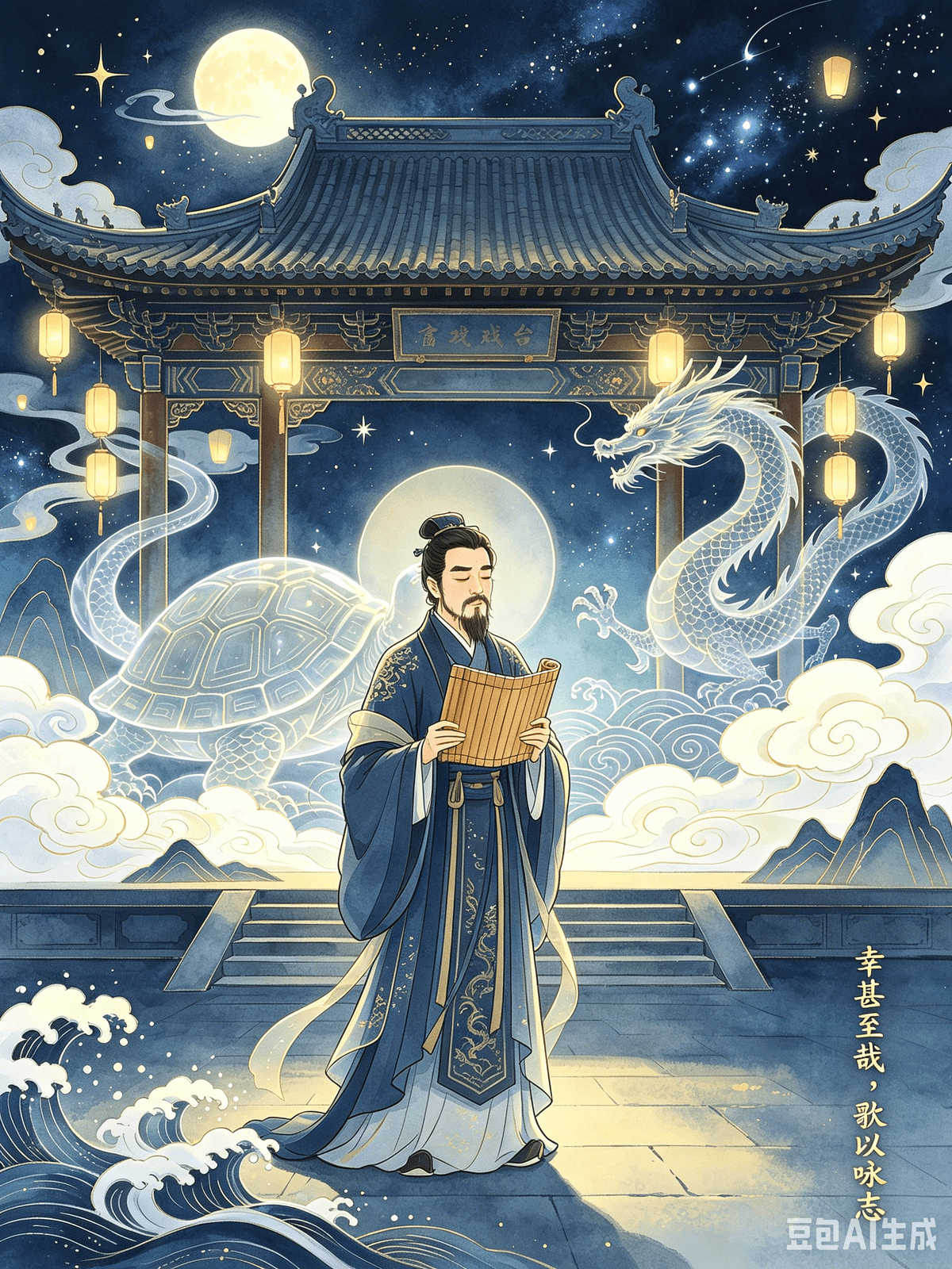 A Healing Guide to Classical Chinese Poetry: Curing Overthinking and Embracing a Relaxed Life Chapter 1: Cao Cao's Guishou (Though the Tortoise Lives Long) — Embracing Aging, Loving Life, and Overcoming Confusion and Helplessness with a Positive Mindset I. The Original Poem Though the divine tortoise lives long, There comes a time when it must end. Though the soaring serpent rides the mist, It will ultimately turn to dust. An old warhorse in the stable, Its ambition is to gallop a thousand li. A hero in their twilight years, Their grand aspirations never cease. The span of life, its shortening or lengthening, Is not solely determined by Heaven; The blessing of nurturing oneself and living joyfully, Can lead to long years. How fortunate and excellent! I sing to express my aspirations. II. Interpretation The literary style of the Jian'an period (Cao Cao's era) inherently possessed a clear-sighted, self-healing power. Guishou (Though the Tortoise Lives Long) was written by Cao Cao in his later years, specifically to alleviate age anxiety, mental exhaustion, and self-doubt. It shatters humanity's ingrained fear of "aging, decline, and helplessness." The poem opens by directly confronting fate and dismantling illusory attachments: even the mystical, long-lived tortoise and the cloud-riding spirit-serpent, despite their extraordinary gifts, cannot escape the ultimate fate of aging and dying. All things in the world have a life cycle; no one can forever possess boundless energy, youthful vigor, or remain at their absolute peak. This is the poem's first layer of healing: accepting limitations, accepting decline, and accepting the irreversible laws of nature beyond human control. In his later years, Cao Cao, who had spent half his life in battle and achieved great feats, nonetheless faced the reality of declining physical strength, advancing age, and reduced vigor. He did not evade aging, resent the passing of youth, or negate his self-worth due to physical decline. Then, the brushstroke shifts, and he pens lines that have become immortal for their self-healing power: an old warhorse, though resting in the stable, still yearns to gallop a thousand li; a person with grand ambitions, even when entering old age, will never let their inner passion diminish. This poem distinguishes between external states and internal essence: physical aging, decreased energy, and limited abilities are all normal external changes, but one's spirit, passion, and sense of self-worth are never defined by age. Humanity's greatest mental exhaustion often comes from self-imposed pressure based on an age-defined yardstick: If I'm getting older, I must achieve success. If my energy declines, I must surrender and give up. If I hit a low point, my life is over. But Cao Cao offers an answer: there's no need to fight against the passage of time, no need to demand eternal strength from yourself. Accept the body's fatigue and aging, but fiercely guard your inner passion and conviction. Even if your abilities are no longer at their peak, you can still face life gracefully and positively, without falling into self-pity or confusion due to the passing years. III. Practical Application The widespread mental exhaustion prevalent today is primarily rooted in age anxiety and a sense of helplessness. In the workplace, individuals aged 30 and 35+ often find themselves in a mid-life crisis, fearing being replaced by younger talent, feeling their physical prowess and learning ability cannot match their juniors, leading to daily anxiety about becoming obsolete. Ordinary people dread aging, fearing the loss of youthful appearance and vitality, comparing themselves to peers who seem to be sailing smoothly through life, intensifying feelings of inferiority and apathy. Furthermore, there are chronically exhausted individuals who, despite physically and mentally draining themselves, still force themselves into intense competition, refusing to allow themselves to slow down, regress, or be less productive. The moment they feel incapable, they spiral into self-doubt and emotional distress born of helplessness. By leveraging the four-fold wisdom of Guishou, we can overcome age and energy-related mental exhaustion and regain a relaxed confidence: 1. Accept objective laws; stop fighting them. Accept that people get tired, grow old, and abilities may decline. Don't demand perpetual efficiency, eternal excellence, or constantly outperforming others. Allow for fluctuations in your state, permit yourself to lag behind temporarily. Aging and fatigue are not shortcomings, but normal phases of life. 2. Detatch your value from age; don't let age define you. Your professional worth is not determined by your age. Your life's progress is not dictated by societal timelines. There's no need to follow the pace of your peers; some achieve early, others find success later in life. Don't let falling behind others invalidate your entire self. 3. Nourish body and mind internally, rather than forcing external competition. Align with the poem's "blessing of nurturing oneself and living joyfully." When feeling weak, don't push through; when tired, don't pretend to be strong. Slow down your routine, calm your mind. Nurturing your body and spirit is far more important than utilitarian striving. A stable and vibrant spirit is the best state of being. 4. Retain your original passion, and temper your attachment to outcomes. You don't need to achieve world-shattering feats. Hold onto a nuanced love for life and work, and guard your original intentions as a person. Living an ordinary life, content and at peace with yourself, is also a form of fulfillment. Time is never the enemy; self-criticism is. Accept the changing seasons of life, accept your own ordinariness. Don't strive for perpetual strength, don't show off, don't compare yourself to others. Live in harmony with the times, follow your heart, bid farewell to age anxiety, and live with relaxed ease. Guide de guérison par la poésie classique chinoise : Guérir la rumination et embrasser une vie sereine Chapitre 1 : Le Guishou de Cao Cao (Bien que la tortue vive longtemps) — Apprivoiser le vieillissement, aimer la vie et surmonter la confusion et le sentiment d’impuissance grâce à un état d’esprit positif I. Le poème original Bien que la tortue divine vive longtemps, Vient un temps où elle doit s’éteindre. Bien que le serpent majestueux chevauche la brume, Il finira par se réduire en poussière. Un vieux cheval de guerre à l’écurie, Son ambition est de galoper mille li. Un héros au crépuscule de sa vie, Ses grandes aspirations ne cessent jamais. La durée de la vie, son raccourcissement ou son allongement, N’est pas uniquement déterminée par le Ciel ; La bénédiction de prendre soin de soi et de vivre dans la joie, Peut mener à de longues années. Quelle chance et quel bonheur ! Je chante pour exprimer mes aspirations. II. Interprétation : Le style littéraire de l'époque Jian'an (ère de Cao Cao) possédait intrinsèquement une force de lucidité et d'apaisement. Le poème « Guishou » (Bien que la tortue vive longtemps) fut écrit par Cao Cao à la fin de sa vie, précisément pour soulager l'angoisse liée à l'âge, l'épuisement mental et le doute de soi. Il brise la peur viscérale de l'humanité face au vieillissement, au déclin et à l'impuissance. Le poème s'ouvre sur une confrontation directe avec le destin et la déconstruction des attachements illusoires : même la tortue mystique à la longévité exceptionnelle et le serpent spirituel chevauchant les nuages, malgré leurs dons extraordinaires, ne peuvent échapper à l'inéluctable destin du vieillissement et de la mort. Toute chose en ce monde a un cycle de vie ; nul ne peut posséder éternellement une énergie sans bornes, une vigueur juvénile ou demeurer au sommet de sa forme. C'est là le premier niveau de guérison du poème : accepter ses limites, accepter le déclin et accepter les lois irréversibles de la nature, hors de notre contrôle. Dans ses dernières années, Cao Cao, qui avait passé la moitié de sa vie au combat et accompli de grands exploits, dut néanmoins faire face à la réalité du déclin physique, de l'âge et de la baisse de vigueur. Il ne se soustraya pas au vieillissement, ne regretta pas la perte de sa jeunesse et ne renonça pas à sa valeur personnelle à cause de ce déclin. Puis, son style change et il écrit des vers devenus immortels par leur pouvoir d'apaisement : un vieux cheval de guerre, même au repos à l'écurie, aspire encore à galoper mille li ; une personne aux grandes ambitions, même à un âge avancé, ne laissera jamais sa passion intérieure s'éteindre. Ce poème établit une distinction entre les états extérieurs et l'essence intérieure : le vieillissement physique, la baisse d'énergie et les capacités limitées sont autant de changements extérieurs normaux, mais l'esprit, la passion et l'estime de soi ne sont jamais définis par l'âge. La plus grande fatigue mentale de l'humanité provient souvent d'une pression que l'on s'impose soi-même en fonction d'un critère lié à l'âge : si je vieillis, je dois réussir ; si mon énergie décline, je dois capituler et abandonner. Si je touche le fond, ma vie est finie. Mais Cao Cao propose une solution : inutile de lutter contre le temps qui passe, inutile d’exiger de soi une force éternelle. Acceptez la fatigue et le vieillissement du corps, mais préservez farouchement votre passion et vos convictions. Même si vos capacités ne sont plus à leur apogée, vous pouvez encore affronter la vie avec grâce et optimisme, sans sombrer dans l’apitoiement ou la confusion face aux années qui passent. III. Application pratique. L’épuisement mental généralisé qui sévit aujourd’hui trouve son origine dans l’angoisse liée à l’âge et un sentiment d’impuissance. Au travail, les personnes de 30 à 35 ans et plus traversent souvent une crise de la quarantaine, craignant d’être remplacées par des talents plus jeunes, estimant que leurs capacités physiques et d’apprentissage ne peuvent rivaliser avec celles de leurs cadets, ce qui engendre une angoisse quotidienne de devenir obsolètes. Les gens ordinaires redoutent de vieillir, craignant de perdre leur jeunesse et leur vitalité, se comparant à leurs pairs qui semblent mener une vie sans encombre, ce qui intensifie leurs sentiments d’infériorité et d’apathie. De plus, certaines personnes souffrent d'épuisement chronique et, malgré un épuisement physique et mental, persistent dans une compétition intense, refusant de ralentir, de régresser ou de voir leur productivité diminuer. Dès qu'elles se sentent incapables, elles sombrent dans le doute et la détresse émotionnelle, fruits d'un sentiment d'impuissance. En s'appuyant sur la sagesse quadruple du Guishou, nous pouvons surmonter l'épuisement mental lié à l'âge et à la fatigue et retrouver une confiance sereine : 1. Acceptez les lois objectives ; cessez de les combattre. Acceptez que l'on se fatigue, que l'on vieillisse et que nos capacités puissent décliner. N'exigez pas une efficacité perpétuelle, une excellence éternelle ni de surpasser constamment les autres. Acceptez les fluctuations de votre état, autorisez-vous à prendre du retard temporairement. Le vieillissement et la fatigue ne sont pas des défauts, mais des phases normales de la vie. 2. Détachez votre valeur de votre âge ; ne laissez pas l'âge vous définir. Votre valeur professionnelle n'est pas déterminée par votre âge. Votre parcours de vie n'est pas dicté par les normes sociales. Il n'est pas nécessaire de suivre le rythme de vos pairs ; certains réussissent tôt, d'autres plus tard. Ne laissez pas le fait d'être en retard sur les autres vous dévaloriser. 3. Nourrissez votre corps et votre esprit de l'intérieur, plutôt que de vous confronter à la compétition extérieure. Inspirez-vous du poème qui évoque la « bénédiction de prendre soin de soi et de vivre dans la joie ». Lorsque vous vous sentez faible, ne forcez pas ; lorsque vous êtes fatigué, ne prétendez pas être fort. Ralentissez votre rythme, apaisez votre esprit. Nourrir votre corps et votre esprit est bien plus important que la poursuite d'objectifs utilitaires. Un esprit stable et vibrant est le meilleur état d'être. 4. Préservez votre passion originelle et modérez votre attachement aux résultats. Vous n'avez pas besoin d'accomplir des exploits extraordinaires. Cultivez un amour nuancé pour la vie et le travail, et restez fidèle à vos aspirations profondes. Vivre une vie ordinaire, content et en paix avec soi-même, est aussi une forme d'épanouissement. Le temps n'est jamais l'ennemi ; l'autocritique l'est. Acceptez les différentes étapes de la vie, acceptez votre propre simplicité. Ne recherchez pas une force perpétuelle, ne vous mettez pas en avant, ne vous comparez pas aux autres. Vivez en harmonie avec votre époque, suivez votre cœur, dites adieu à l'angoisse de l'âge et vivez en toute sérénité. A Healing Guide to Classical Chinese Poetry: Curing Overthinking and Embracing a Relaxed Life Chapter 1: Cao Cao's Guishou (Though the Tortoise Lives Long) — Embracing Aging, Loving Life, and Overcoming Confusion and Helplessness with a Positive Mindset I. The Original Poem Though the divine tortoise lives long, There comes a time when it must end. Though the soaring serpent rides the mist, It will ultimately turn to dust. An old warhorse in the stable, Its ambition is to gallop a thousand li. A hero in their twilight years, Their grand aspirations never cease. The span of life, its shortening or lengthening, Is not solely determined by Heaven; The blessing of nurturing oneself and living joyfully, Can lead to long years. How fortunate and excellent! I sing to express my aspirations. II. Interpretation The literary style of the Jian'an period (Cao Cao's era) inherently possessed a clear-sighted, self-healing power. Guishou (Though the Tortoise Lives Long) was written by Cao Cao in his later years, specifically to alleviate age anxiety, mental exhaustion, and self-doubt. It shatters humanity's ingrained fear of "aging, decline, and helplessness." The poem opens by directly confronting fate and dismantling illusory attachments: even the mystical, long-lived tortoise and the cloud-riding spirit-serpent, despite their extraordinary gifts, cannot escape the ultimate fate of aging and dying. All things in the world have a life cycle; no one can forever possess boundless energy, youthful vigor, or remain at their absolute peak. This is the poem's first layer of healing: accepting limitations, accepting decline, and accepting the irreversible laws of nature beyond human control. In his later years, Cao Cao, who had spent half his life in battle and achieved great feats, nonetheless faced the reality of declining physical strength, advancing age, and reduced vigor. He did not evade aging, resent the passing of youth, or negate his self-worth due to physical decline. Then, the brushstroke shifts, and he pens lines that have become immortal for their self-healing power: an old warhorse, though resting in the stable, still yearns to gallop a thousand li; a person with grand ambitions, even when entering old age, will never let their inner passion diminish. This poem distinguishes between external states and internal essence: physical aging, decreased energy, and limited abilities are all normal external changes, but one's spirit, passion, and sense of self-worth are never defined by age. Humanity's greatest mental exhaustion often comes from self-imposed pressure based on an age-defined yardstick: If I'm getting older, I must achieve success. If my energy declines, I must surrender and give up. If I hit a low point, my life is over. But Cao Cao offers an answer: there's no need to fight against the passage of time, no need to demand eternal strength from yourself. Accept the body's fatigue and aging, but fiercely guard your inner passion and conviction. Even if your abilities are no longer at their peak, you can still face life gracefully and positively, without falling into self-pity or confusion due to the passing years. III. Practical Application The widespread mental exhaustion prevalent today is primarily rooted in age anxiety and a sense of helplessness. In the workplace, individuals aged 30 and 35+ often find themselves in a mid-life crisis, fearing being replaced by younger talent, feeling their physical prowess and learning ability cannot match their juniors, leading to daily anxiety about becoming obsolete. Ordinary people dread aging, fearing the loss of youthful appearance and vitality, comparing themselves to peers who seem to be sailing smoothly through life, intensifying feelings of inferiority and apathy. Furthermore, there are chronically exhausted individuals who, despite physically and mentally draining themselves, still force themselves into intense competition, refusing to allow themselves to slow down, regress, or be less productive. The moment they feel incapable, they spiral into self-doubt and emotional distress born of helplessness. By leveraging the four-fold wisdom of Guishou, we can overcome age and energy-related mental exhaustion and regain a relaxed confidence: 1. Accept objective laws; stop fighting them. Accept that people get tired, grow old, and abilities may decline. Don't demand perpetual efficiency, eternal excellence, or constantly outperforming others. Allow for fluctuations in your state, permit yourself to lag behind temporarily. Aging and fatigue are not shortcomings, but normal phases of life. 2. Detatch your value from age; don't let age define you. Your professional worth is not determined by your age. Your life's progress is not dictated by societal timelines. There's no need to follow the pace of your peers; some achieve early, others find success later in life. Don't let falling behind others invalidate your entire self. 3. Nourish body and mind internally, rather than forcing external competition. Align with the poem's "blessing of nurturing oneself and living joyfully." When feeling weak, don't push through; when tired, don't pretend to be strong. Slow down your routine, calm your mind. Nurturing your body and spirit is far more important than utilitarian striving. A stable and vibrant spirit is the best state of being. 4. Retain your original passion, and temper your attachment to outcomes. You don't need to achieve world-shattering feats. Hold onto a nuanced love for life and work, and guard your original intentions as a person. Living an ordinary life, content and at peace with yourself, is also a form of fulfillment. Time is never the enemy; self-criticism is. Accept the changing seasons of life, accept your own ordinariness. Don't strive for perpetual strength, don't show off, don't compare yourself to others. Live in harmony with the times, follow your heart, bid farewell to age anxiety, and live with relaxed ease. Guide de guérison par la poésie classique chinoise : Guérir la rumination et embrasser une vie sereine Chapitre 1 : Le Guishou de Cao Cao (Bien que la tortue vive longtemps) — Apprivoiser le vieillissement, aimer la vie et surmonter la confusion et le sentiment d’impuissance grâce à un état d’esprit positif I. Le poème original Bien que la tortue divine vive longtemps, Vient un temps où elle doit s’éteindre. Bien que le serpent majestueux chevauche la brume, Il finira par se réduire en poussière. Un vieux cheval de guerre à l’écurie, Son ambition est de galoper mille li. Un héros au crépuscule de sa vie, Ses grandes aspirations ne cessent jamais. La durée de la vie, son raccourcissement ou son allongement, N’est pas uniquement déterminée par le Ciel ; La bénédiction de prendre soin de soi et de vivre dans la joie, Peut mener à de longues années. Quelle chance et quel bonheur ! Je chante pour exprimer mes aspirations. II. Interprétation : Le style littéraire de l'époque Jian'an (ère de Cao Cao) possédait intrinsèquement une force de lucidité et d'apaisement. Le poème « Guishou » (Bien que la tortue vive longtemps) fut écrit par Cao Cao à la fin de sa vie, précisément pour soulager l'angoisse liée à l'âge, l'épuisement mental et le doute de soi. Il brise la peur viscérale de l'humanité face au vieillissement, au déclin et à l'impuissance. Le poème s'ouvre sur une confrontation directe avec le destin et la déconstruction des attachements illusoires : même la tortue mystique à la longévité exceptionnelle et le serpent spirituel chevauchant les nuages, malgré leurs dons extraordinaires, ne peuvent échapper à l'inéluctable destin du vieillissement et de la mort. Toute chose en ce monde a un cycle de vie ; nul ne peut posséder éternellement une énergie sans bornes, une vigueur juvénile ou demeurer au sommet de sa forme. C'est là le premier niveau de guérison du poème : accepter ses limites, accepter le déclin et accepter les lois irréversibles de la nature, hors de notre contrôle. Dans ses dernières années, Cao Cao, qui avait passé la moitié de sa vie au combat et accompli de grands exploits, dut néanmoins faire face à la réalité du déclin physique, de l'âge et de la baisse de vigueur. Il ne se soustraya pas au vieillissement, ne regretta pas la perte de sa jeunesse et ne renonça pas à sa valeur personnelle à cause de ce déclin. Puis, son style change et il écrit des vers devenus immortels par leur pouvoir d'apaisement : un vieux cheval de guerre, même au repos à l'écurie, aspire encore à galoper mille li ; une personne aux grandes ambitions, même à un âge avancé, ne laissera jamais sa passion intérieure s'éteindre. Ce poème établit une distinction entre les états extérieurs et l'essence intérieure : le vieillissement physique, la baisse d'énergie et les capacités limitées sont autant de changements extérieurs normaux, mais l'esprit, la passion et l'estime de soi ne sont jamais définis par l'âge. La plus grande fatigue mentale de l'humanité provient souvent d'une pression que l'on s'impose soi-même en fonction d'un critère lié à l'âge : si je vieillis, je dois réussir ; si mon énergie décline, je dois capituler et abandonner. Si je touche le fond, ma vie est finie. Mais Cao Cao propose une solution : inutile de lutter contre le temps qui passe, inutile d’exiger de soi une force éternelle. Acceptez la fatigue et le vieillissement du corps, mais préservez farouchement votre passion et vos convictions. Même si vos capacités ne sont plus à leur apogée, vous pouvez encore affronter la vie avec grâce et optimisme, sans sombrer dans l’apitoiement ou la confusion face aux années qui passent. III. Application pratique. L’épuisement mental généralisé qui sévit aujourd’hui trouve son origine dans l’angoisse liée à l’âge et un sentiment d’impuissance. Au travail, les personnes de 30 à 35 ans et plus traversent souvent une crise de la quarantaine, craignant d’être remplacées par des talents plus jeunes, estimant que leurs capacités physiques et d’apprentissage ne peuvent rivaliser avec celles de leurs cadets, ce qui engendre une angoisse quotidienne de devenir obsolètes. Les gens ordinaires redoutent de vieillir, craignant de perdre leur jeunesse et leur vitalité, se comparant à leurs pairs qui semblent mener une vie sans encombre, ce qui intensifie leurs sentiments d’infériorité et d’apathie. De plus, certaines personnes souffrent d'épuisement chronique et, malgré un épuisement physique et mental, persistent dans une compétition intense, refusant de ralentir, de régresser ou de voir leur productivité diminuer. Dès qu'elles se sentent incapables, elles sombrent dans le doute et la détresse émotionnelle, fruits d'un sentiment d'impuissance. En s'appuyant sur la sagesse quadruple du Guishou, nous pouvons surmonter l'épuisement mental lié à l'âge et à la fatigue et retrouver une confiance sereine : 1. Acceptez les lois objectives ; cessez de les combattre. Acceptez que l'on se fatigue, que l'on vieillisse et que nos capacités puissent décliner. N'exigez pas une efficacité perpétuelle, une excellence éternelle ni de surpasser constamment les autres. Acceptez les fluctuations de votre état, autorisez-vous à prendre du retard temporairement. Le vieillissement et la fatigue ne sont pas des défauts, mais des phases normales de la vie. 2. Détachez votre valeur de votre âge ; ne laissez pas l'âge vous définir. Votre valeur professionnelle n'est pas déterminée par votre âge. Votre parcours de vie n'est pas dicté par les normes sociales. Il n'est pas nécessaire de suivre le rythme de vos pairs ; certains réussissent tôt, d'autres plus tard. Ne laissez pas le fait d'être en retard sur les autres vous dévaloriser. 3. Nourrissez votre corps et votre esprit de l'intérieur, plutôt que de vous confronter à la compétition extérieure. Inspirez-vous du poème qui évoque la « bénédiction de prendre soin de soi et de vivre dans la joie ». Lorsque vous vous sentez faible, ne forcez pas ; lorsque vous êtes fatigué, ne prétendez pas être fort. Ralentissez votre rythme, apaisez votre esprit. Nourrir votre corps et votre esprit est bien plus important que la poursuite d'objectifs utilitaires. Un esprit stable et vibrant est le meilleur état d'être. 4. Préservez votre passion originelle et modérez votre attachement aux résultats. Vous n'avez pas besoin d'accomplir des exploits extraordinaires. Cultivez un amour nuancé pour la vie et le travail, et restez fidèle à vos aspirations profondes. Vivre une vie ordinaire, content et en paix avec soi-même, est aussi une forme d'épanouissement. Le temps n'est jamais l'ennemi ; l'autocritique l'est. Acceptez les différentes étapes de la vie, acceptez votre propre simplicité. Ne recherchez pas une force perpétuelle, ne vous mettez pas en avant, ne vous comparez pas aux autres. Vivez en harmonie avec votre époque, suivez votre cœur, dites adieu à l'angoisse de l'âge et vivez en toute sérénité.