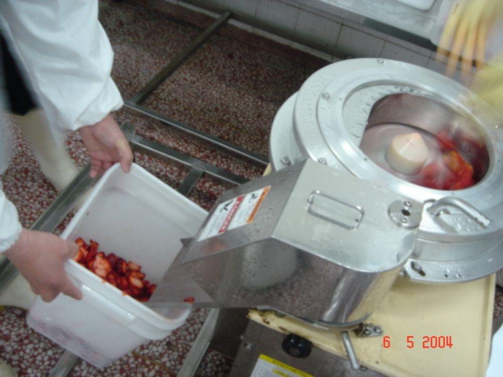 Frozen Strawberries Slices With Sugar