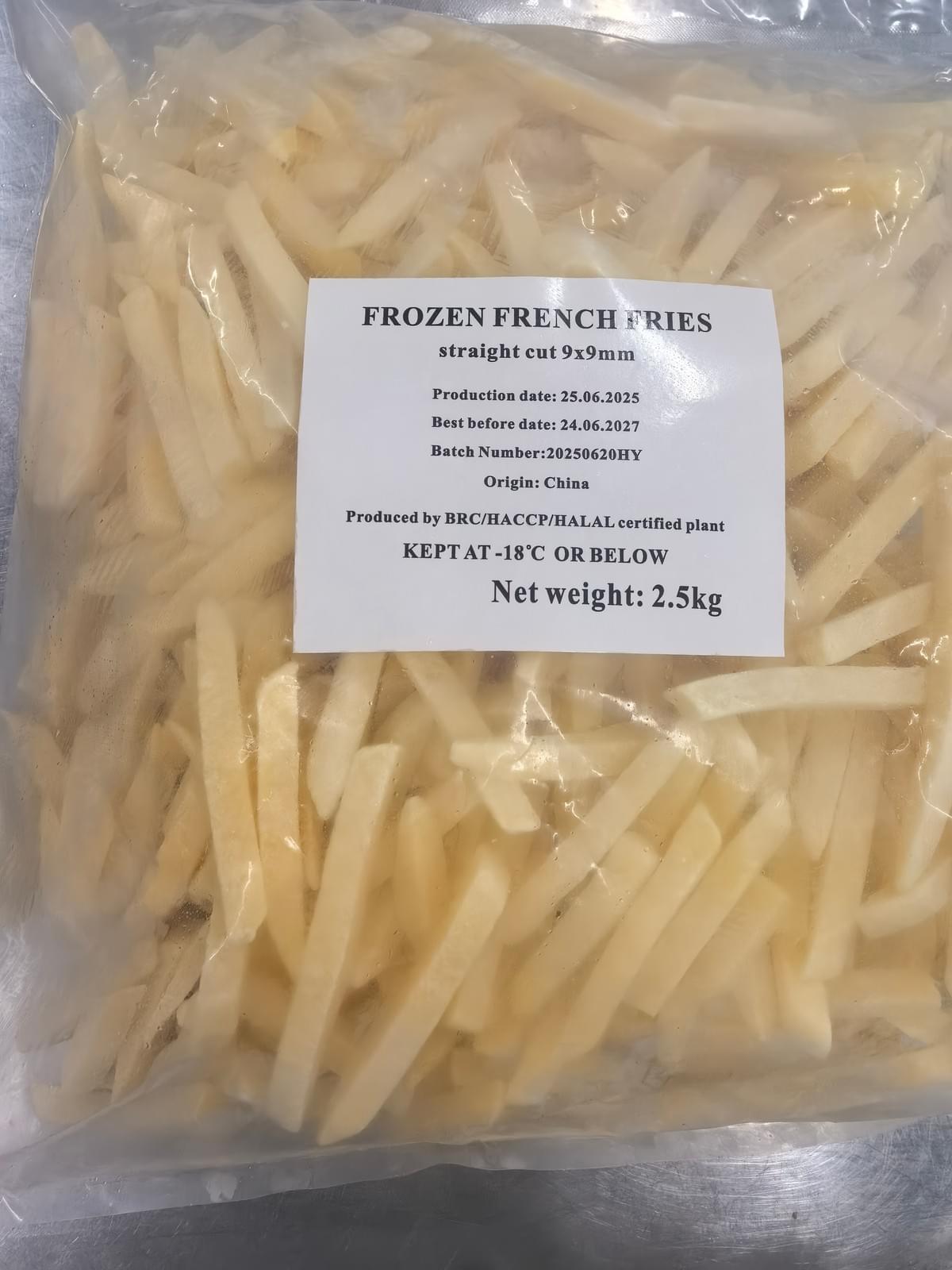 9×9 mm frozen straight cut French fries supplier 9×9 mm frozen straight cut French fries supplier
