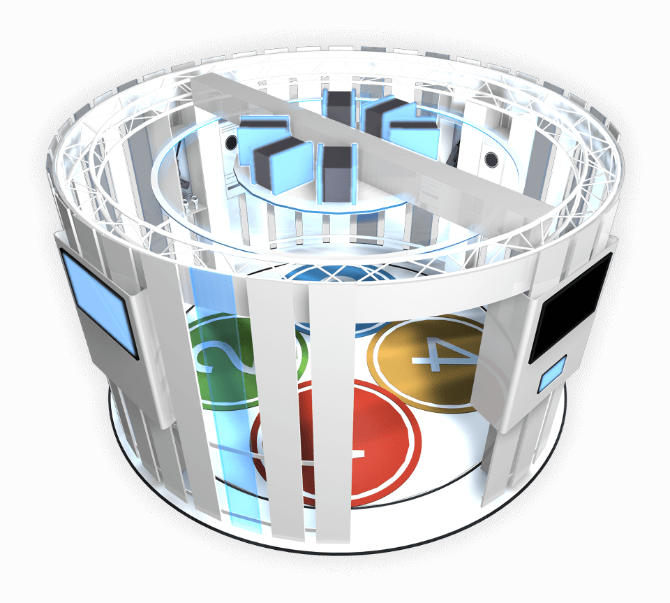Alter Eyes circular VR enclosure, Dojo. ALTER EYES Alter Eyes circular VR enclosure, Dojo. ALTER EYES