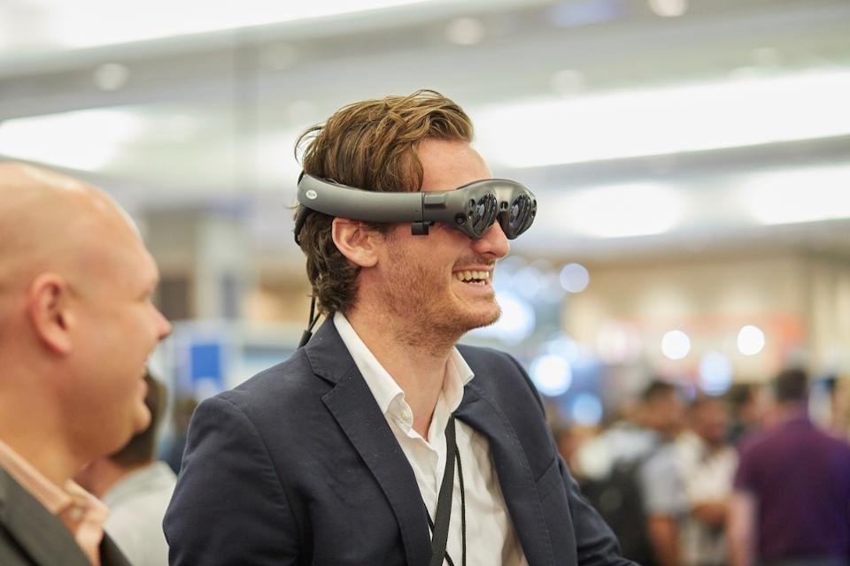 Experiencing Spatial Computer on Magic Leap One Creators Edition at The Enterprise Wearable Technology Summit in Dallas, September, 2019. CHARLIE FINK Experiencing Spatial Computer on Magic Leap One Creators Edition at The Enterprise Wearable Technology Summit in Dallas, September, 2019. CHARLIE FINK