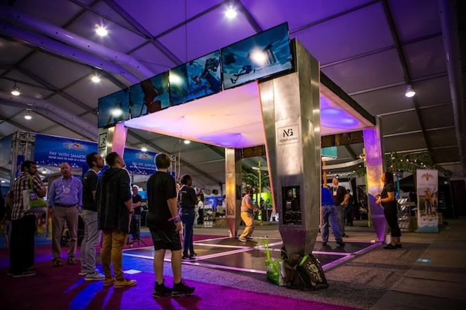 X-hub by Exit-VR is a small footprint free-roaming attractions that run software from Neurogaming and others. EXIT-VR X-hub by Exit-VR is a small footprint free-roaming attractions that run software from Neurogaming and others. EXIT-VR
