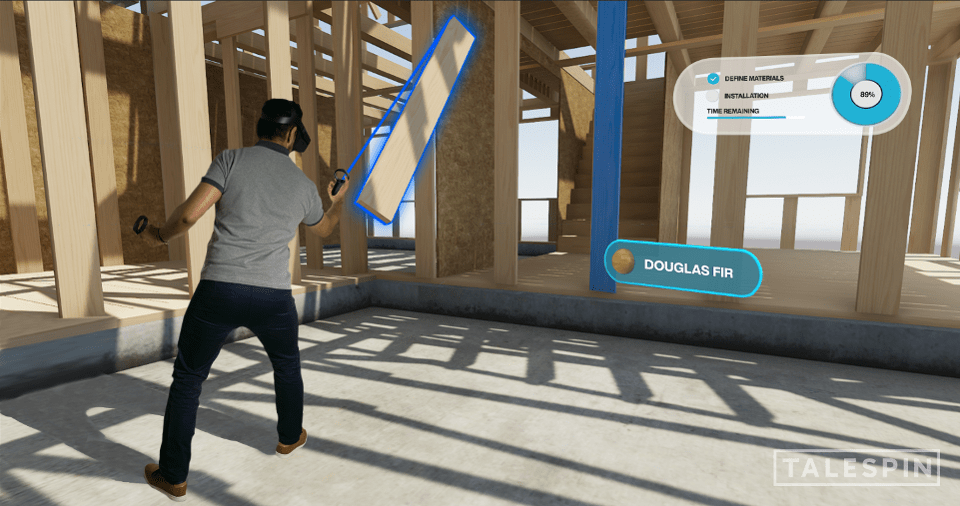 Talespin VR construction basics VR training for insurance adjusters. Talespin Talespin VR construction basics VR training for insurance adjusters. Talespin