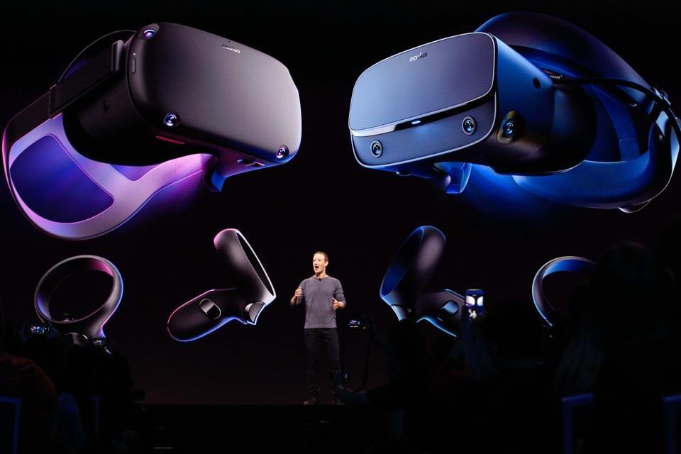 Facebook CEO Mark Zuckerberg introduces the new Oculus Quest as he delivers the opening keynote at the Facebook F8 Conference at McEnery Convention Center in San Jose, California on April 30, 2019. — Got a crush on another Facebook user? The social network will help you connect, as part of a revamp unveiled Tuesday that aims to foster real-world relationships and make the platform a more intimate place for small groups of friends. (Photo by Amy Osborne / AFP) (Photo credit should read AMY OSBORNE/AFP via Getty Images) AFP VIA GETTY IMAGES Facebook CEO Mark Zuckerberg introduces the new Oculus Quest as he delivers the opening keynote at the Facebook F8 Conference at McEnery Convention Center in San Jose, California on April 30, 2019. — Got a crush on another Facebook user? The social network will help you connect, as part of a revamp unveiled Tuesday that aims to foster real-world relationships and make the platform a more intimate place for small groups of friends. (Photo by Amy Osborne / AFP) (Photo credit should read AMY OSBORNE/AFP via Getty Images) AFP VIA GETTY IMAGES