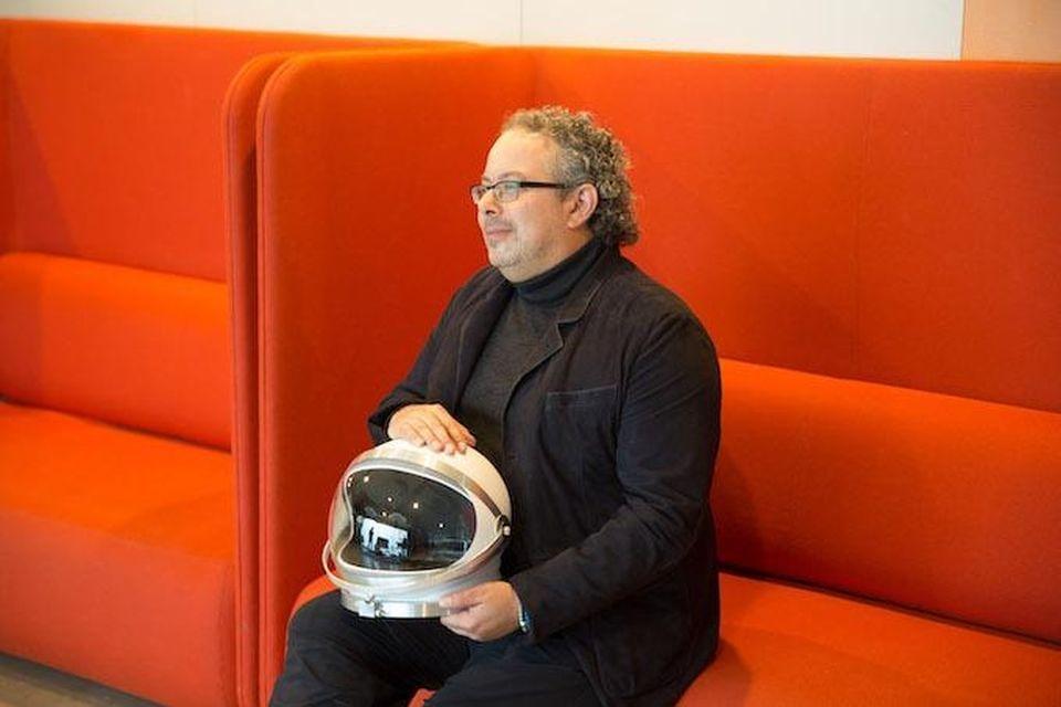 Rony Abovitz, founder and CEO of Magic Leap with one of the company’s touchstones: NASA. Abovitz wants to capture the pioneering spirit of the early space program. PATRICK FINLEY Rony Abovitz, founder and CEO of Magic Leap with one of the company’s touchstones: NASA. Abovitz wants to capture the pioneering spirit of the early space program. PATRICK FINLEY