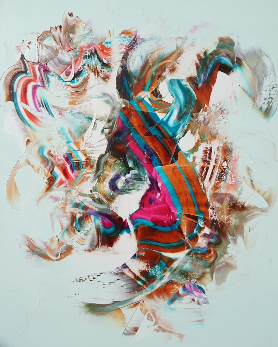 Jane Hamill’s VR piece “Wavering Calm” lets you walk inside her painting. Jane Hamill’s VR piece “Wavering Calm” lets you walk inside her painting.