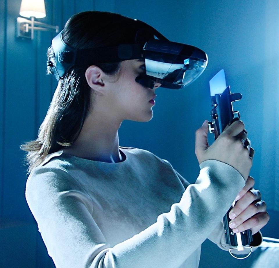 This Christmas, it will be raining headsets, including this phone powered Disney/Lenovo AR headset, here with Bluetooth peripheral Light Saber. This Christmas, it will be raining headsets, including this phone powered Disney/Lenovo AR headset, here with Bluetooth peripheral Light Saber.