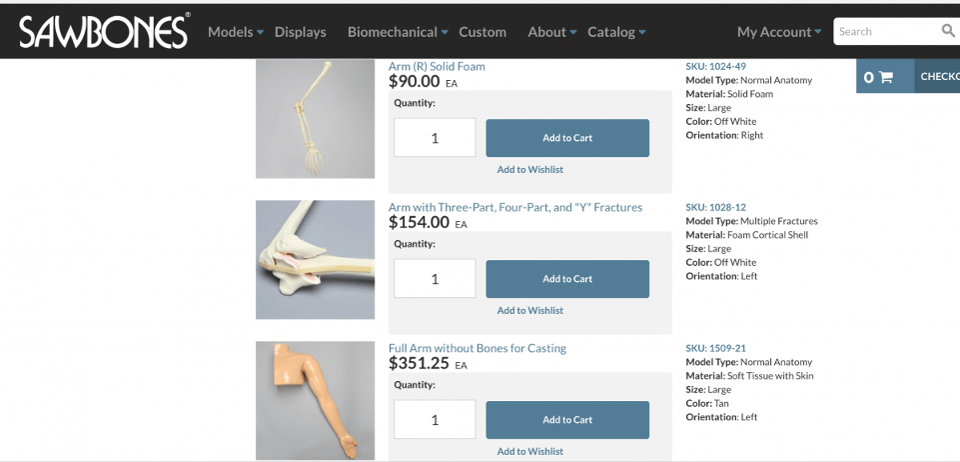 The old way is still the main way. Founded in 1975, Sawbones creates realistic plastic models for surgeon training. The old way is still the main way. Founded in 1975, Sawbones creates realistic plastic models for surgeon training.