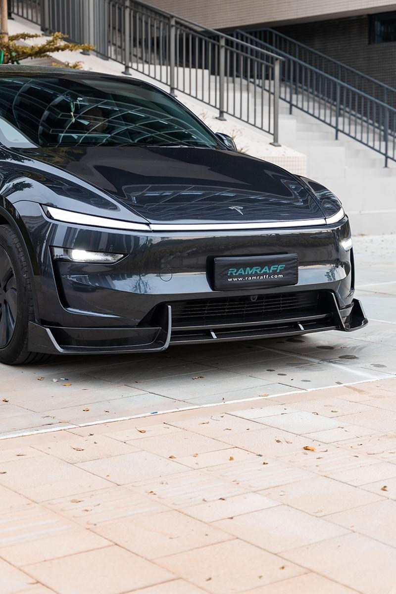 Tesla Model Y Dry Carbon Fiber Body Kit Upgrade | Front Lip Side Skirts Rear Diffuser Trunk Spoiler
