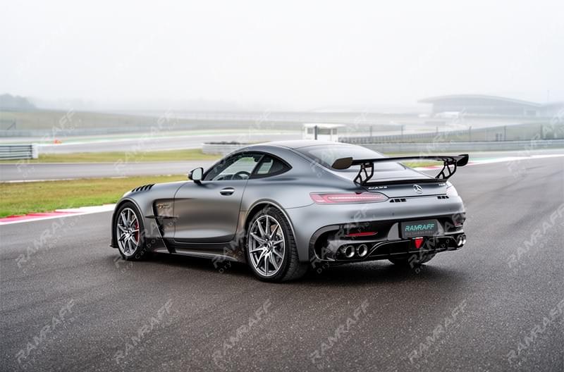 RAMRAFF Prepreg Dry Carbon Fiber Rear Trunk Spoiler Wing for Mercedes Benz AMG GT GTS GTC C190 Coupe
