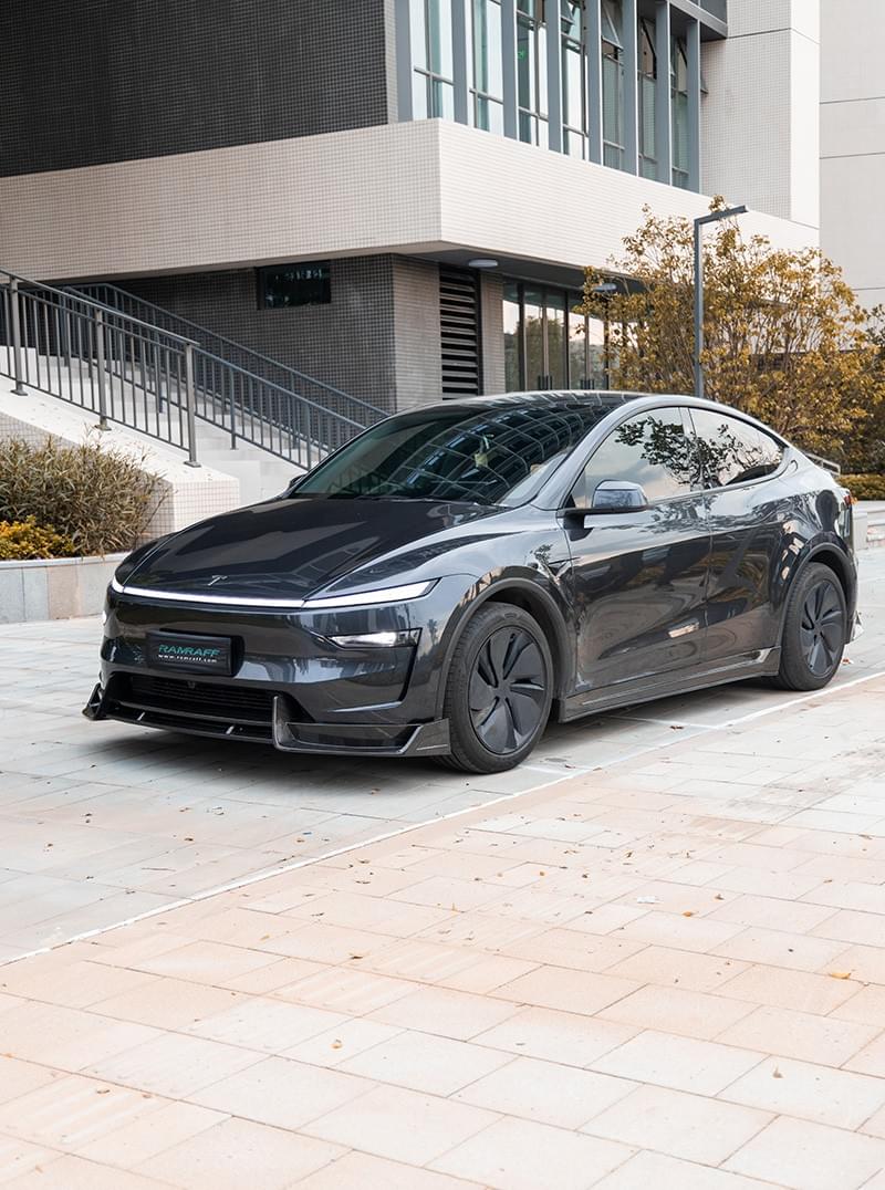 Tesla Model Y Dry Carbon Fiber Body Kit Upgrade | Front Lip Side Skirts Rear Diffuser Trunk Spoiler