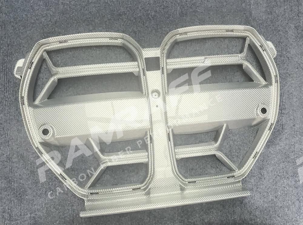 Silver Dry Carbon Fiber Front Grille for BMW G80 M3 & G82/G83 M4 (2021+)
