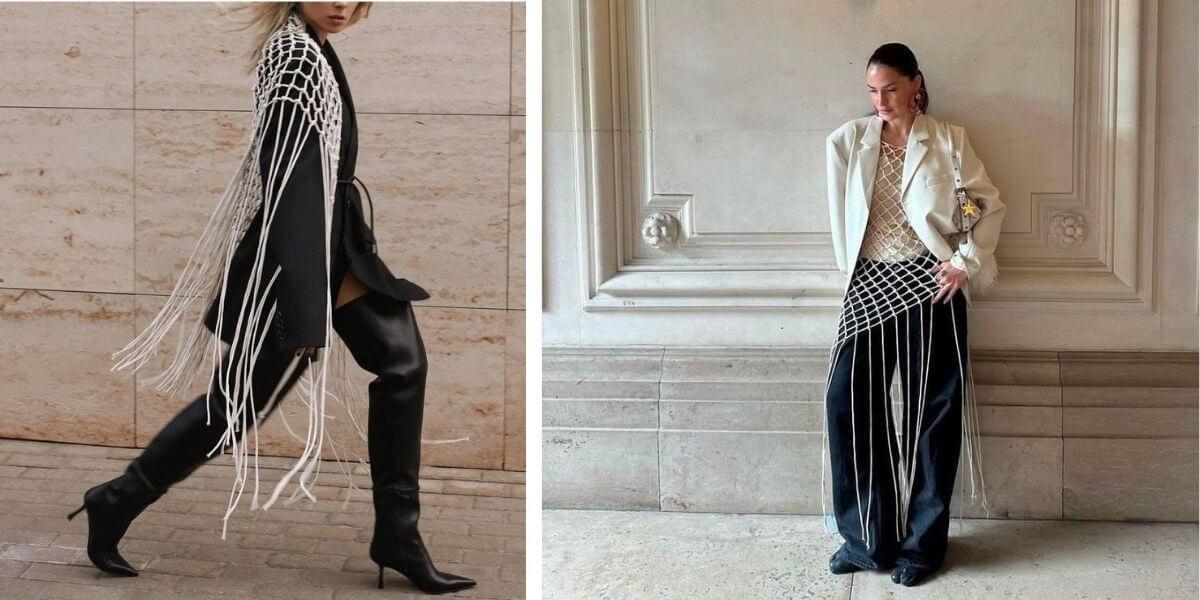 macrame scarf trend macrame scarf trend