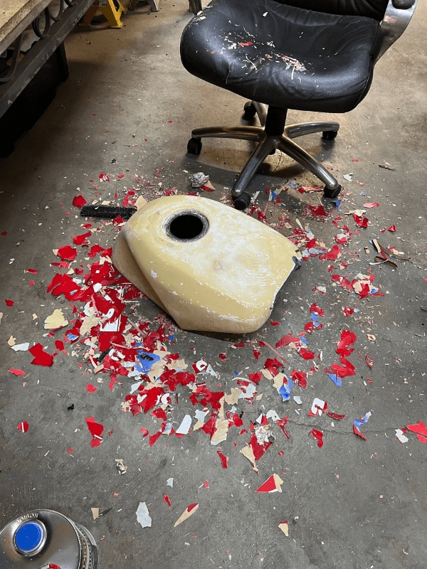 You can see how the layers have just peeled off in some quite large sections You can see how the layers have just peeled off in some quite large sections