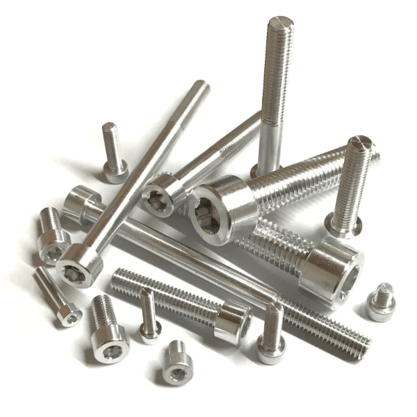7075 -T6/Ergal bolts, available in all common thread and head fitments 7075 -T6/Ergal bolts, available in all common thread and head fitments