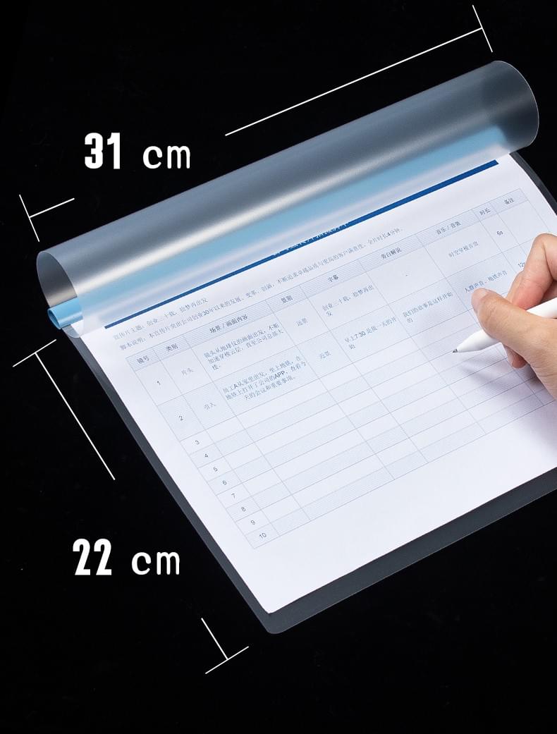 A4 Size PP Plastic Report File Folder for Business Management