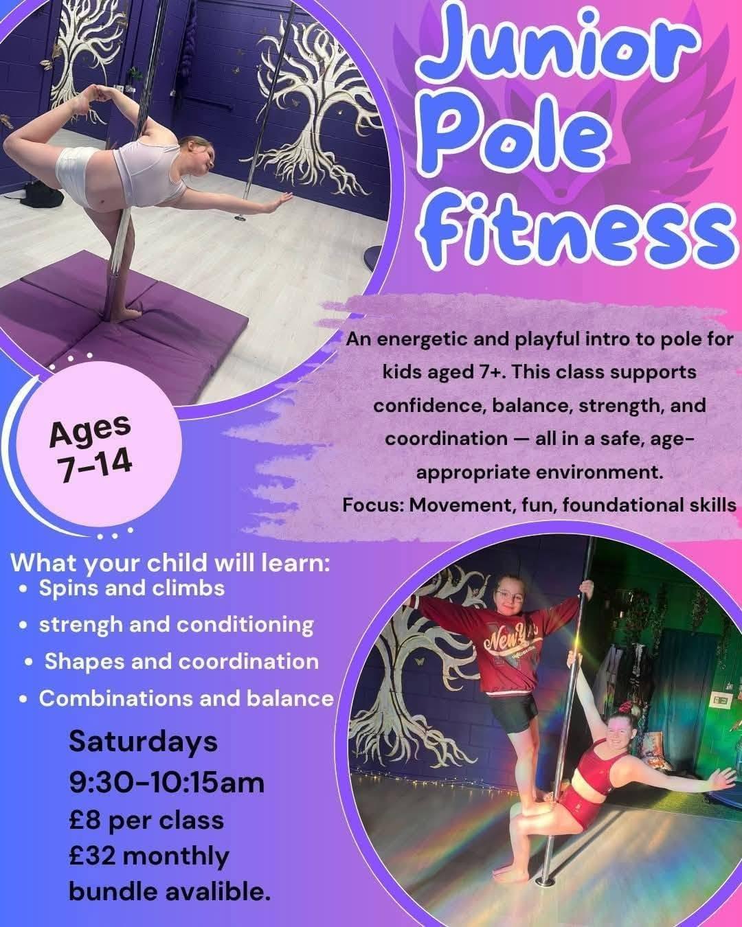 Junior pole fitness Junior pole fitness