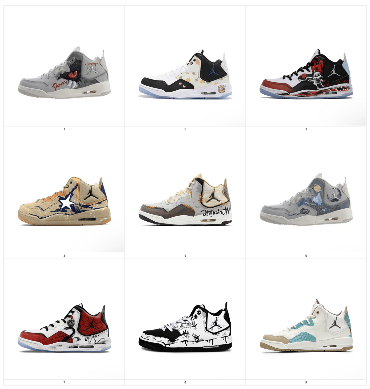Modified shoes-Courtside 23 HEN