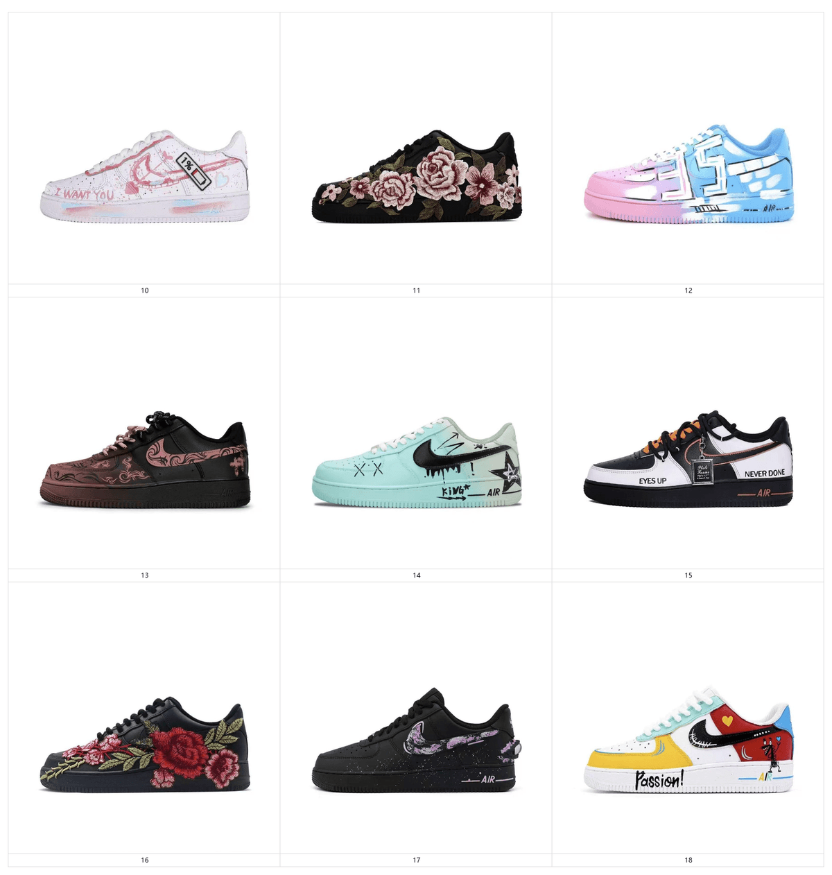 Modified shoes-Force 1